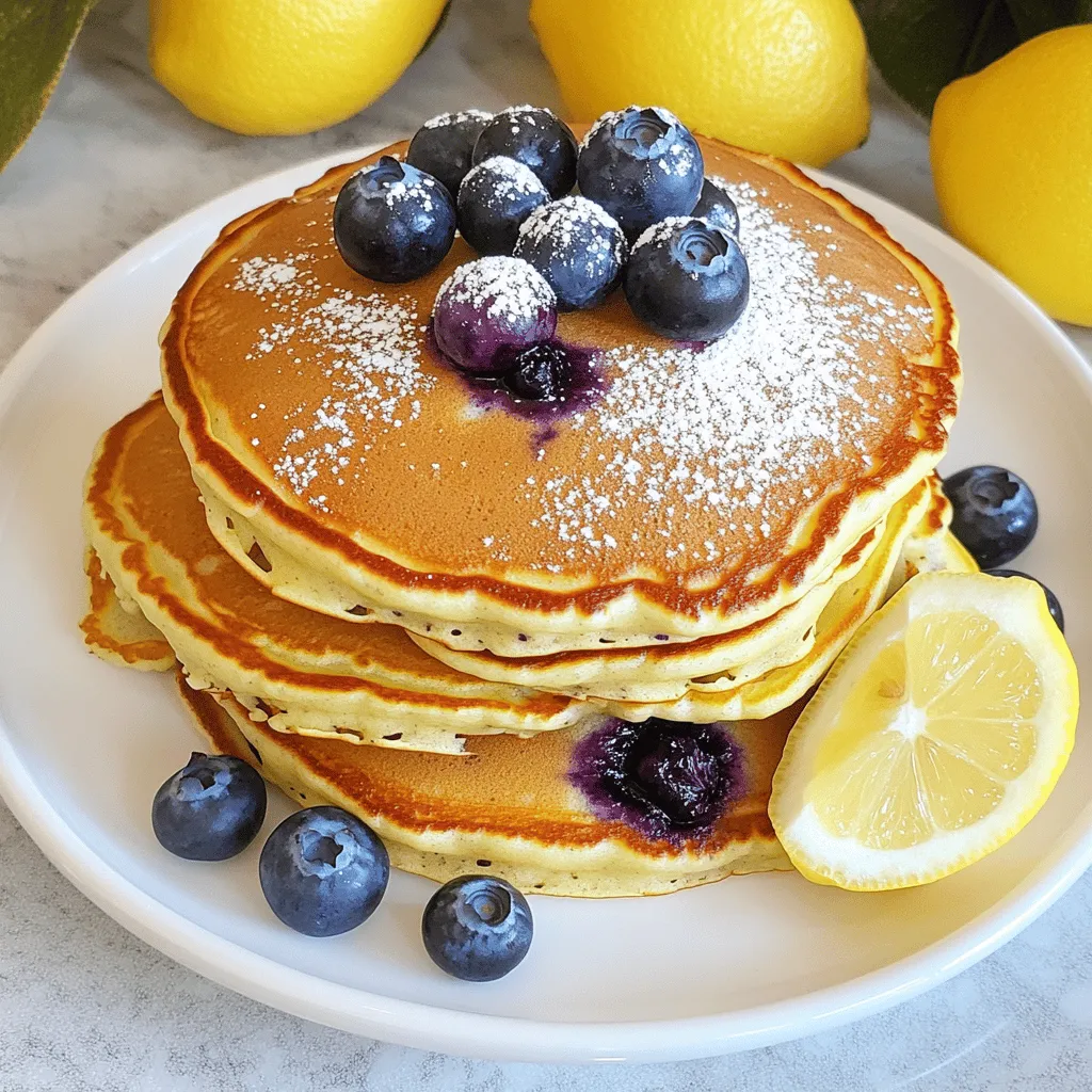 Für die perfekten Zitronen-Blaubeer-Ricotta-Pfannkuchen braucht man folgende Zutaten: - 250 g Ricotta-Käse - 125 g Weizenmehl - 120 ml Milch - 2 große Eier - Abgeriebene Schale von 1 Zitrone - 30 ml Zitronensaft - 30 g Zucker - 15 g Backpulver - 1/2 Teelöffel Salz - 150 g frische Blaubeeren (plus zusätzlich zum Garnieren) - Butter oder Öl zum Braten Diese Zutaten ergeben eine leckere und fluffige Mischung. Der Ricotta gibt den Pfannkuchen eine tolle Cremigkeit. Frische Zutaten sind der Schlüssel zu großartigem Geschmack. Die Blaubeeren bringen natürliche Süße und einen schönen Farbkontrast. Frische Zitronen verleihen den Pfannkuchen eine spritzige Note. Achte darauf, die Zutaten frisch zu kaufen. Das verbessert die Textur und den Geschmack. Kannst du keinen Ricotta finden? Verwende einfach Hüttenkäse oder griechischen Joghurt. Diese Alternativen machen die Pfannkuchen ebenfalls cremig. Für eine glutenfreie Option benutze glutenfreies Mehl. Anstelle von Milch kannst du auch eine Pflanzenmilch wie Mandel- oder Hafermilch verwenden. Diese Substitutionen machen das Rezept vielseitig und anpassbar. Du findest die vollständige Anleitung in dem [Full Recipe]. Beginne mit der Auswahl der Zutaten. Du benötigst Ricotta-Käse, Weizenmehl, Milch, Eier, Zitronenschale, Zitronensaft, Zucker, Backpulver, Salz und frische Blaubeeren. In einer großen Schüssel vermischst du den Ricotta-Käse, die Milch, die Eier, die Zitronenschale, den Zitronensaft und den Zucker. Rühre alles mit einem Schneebesen, bis es glatt ist. Achte darauf, dass keine Klumpen bleiben. Dies sorgt für einen feinen Teig. In einer anderen Schüssel mische das Weizenmehl, Backpulver und Salz. Schütte die trockenen Zutaten nach und nach in die Ricotta-Mischung. Rühre vorsichtig, bis alles gerade so vermischt ist. Der Teig darf leicht klumpig bleiben. Jetzt ist es Zeit für die Blaubeeren! Hebe sie vorsichtig unter den Teig. Das sorgt für einen fruchtigen Geschmack und schöne Farben. Erhitze eine beschichtete Pfanne oder Grillplatte auf mittlerer Hitze. Fette die Pfanne leicht mit Butter oder Öl ein. Gieße für jeden Pfannkuchen etwa 60 ml Teig in die Pfanne. Brate die Pfannkuchen etwa 3-4 Minuten, bis sich Bläschen bilden. Die Ränder sollten fest aussehen. Wende die Pfannkuchen und brate sie auf der anderen Seite 2-3 Minuten, bis sie goldbraun sind. Wiederhole diesen Schritt für die restlichen Pfannkuchen. Serviere sie warm, gestapelt und garniert mit zusätzlichen Blaubeeren. Wenn du magst, streue etwas Puderzucker darüber. Du findest die vollständige Anleitung in der [Full Recipe]. Um die besten Zitronen-Blaubeer-Ricotta-Pfannkuchen zu machen, sind hier einige Tipps: - Richtige Mischung: Mischen Sie die flüssigen Zutaten zuerst gut. Dies sorgt für einen gleichmäßigen Teig. - Teig nicht übermixen: Rühren Sie nur, bis die Zutaten zusammenkommen. Ein leicht klumpiger Teig ist perfekt. - Richtige Hitze: Braten Sie die Pfannkuchen bei mittlerer Hitze. Zu hohe Hitze macht sie außen braun, innen aber roh. Viele machen einfache Fehler beim Pfannkuchenmachen. Hier sind häufige Fehler und wie man sie vermeidet: - Übermischung: Wenn Sie zu lange rühren, werden die Pfannkuchen zäh. Rühren Sie nur kurz. - Falsche Temperatur: Wenn die Pfanne zu heiß ist, verbrennen die Pfannkuchen schnell. Testen Sie die Hitze mit einem kleinen Teigstück. - Fehlende Frische: Verwenden Sie frische Blaubeeren. Alte Beeren können den Geschmack beeinträchtigen. Es gibt viele Wege, um diese Pfannkuchen gesünder zu machen: - Vollkornmehl: Ersetzen Sie das Weizenmehl durch Vollkornmehl für mehr Ballaststoffe. - Zucker reduzieren: Verwenden Sie weniger Zucker oder ersetzen Sie ihn durch Honig oder Ahornsirup. - Milchalternativen: Nutzen Sie Mandel- oder Hafermilch, um die Pfannkuchen laktosefrei zu machen. Für das vollständige Rezept besuchen Sie [Full Recipe]. {{image_4}} Um deine Zitronen-Blaubeer-Ricotta-Pfannkuchen aufregender zu machen, kannst du verschiedene Zutaten hinzufügen. Hier sind einige Ideen: - Nüsse: Walnüsse oder Mandeln geben einen tollen Crunch. - Gewürze: Zimt oder Muskatnuss verleihen der Mischung einen warmen Geschmack. - Zitrusfrüchte: Versuche Limetten- oder Orangenabrieb für einen anderen Frischekick. - Schokolade: Dunkle Schokoladenstückchen passen gut zu den Blaubeeren. Diese Variationen machen die Pfannkuchen einzigartig und lecker. Die Präsentation ist wichtig. Du kannst die Pfannkuchen einfach genießen oder etwas dekorativer servieren. Hier sind einige Vorschläge: - Joghurt: Ein Klecks griechischer Joghurt gibt Cremigkeit. - Früchte: Frische Beeren oder Bananenscheiben sind tolle Ergänzungen. - Nüsse: Streue einige gehackte Nüsse oben drauf für zusätzlichen Biss. - Minze: Ein paar frische Minzblätter machen das Gericht frisch und einladend. Diese Beilagen machen das Frühstück noch schmackhafter. Sirup und Toppings sind das i-Tüpfelchen für deine Pfannkuchen. Hier sind einige köstliche Optionen: - Ahornsirup: Klassischer Sirup passt perfekt zu den Zitrusnoten. - Honig: Ein Hauch von Honig bringt Süße und Aroma. - Karamellsauce: Diese süße Sauce macht alles besser. - Puderzucker: Ein leichter Puderzucker-Staub ist einfach und elegant. Experimentiere mit diesen Kombinationen, um die perfekte Mischung zu finden. Du wirst nie wieder auf die klassischen Pfannkuchen zurückblicken wollen! Für das vollständige Rezept, schau dir das [Full Recipe] an. Um die Reste Ihrer Lemon Blueberry Ricotta Pancakes frisch zu halten, sollten Sie sie in einem luftdichten Behälter aufbewahren. Stellen Sie sicher, dass die Pfannkuchen vollständig abgekühlt sind, bevor Sie sie lagern. So vermeiden Sie Kondenswasser, das die Pfannkuchen matschig macht. Wenn es Zeit ist, die Pfannkuchen wieder zu genießen, gibt es einige einfache Wege, sie aufzuwärmen. Sie können die Pfannkuchen in der Mikrowelle für 20-30 Sekunden aufwärmen. Alternativ können Sie sie in einer heißen Pfanne bei mittlerer Hitze für etwa 1-2 Minuten auf jeder Seite rösten. So bleiben sie schön fluffig. Wenn Sie die Pfannkuchen im Voraus zubereiten möchten, können Sie den Teig bis zu einem Tag vorher machen. Bewahren Sie ihn im Kühlschrank auf. Achten Sie darauf, den Teig vor dem Braten gut umzurühren. So erhalten Sie die beste Textur. Sie können auch die fertigen Pfannkuchen im Voraus zubereiten und einfrieren. Legen Sie sie zwischen Schichten von Backpapier, um ein Zusammenkleben zu vermeiden. Für die besten Ergebnisse tauen Sie sie im Kühlschrank auf, bevor Sie sie aufwärmen. So haben Sie schnell ein köstliches Frühstück bereit. Die Pfannkuchen halten sich im Kühlschrank etwa drei Tage. Lagere sie in einem luftdichten Behälter. So bleiben sie frisch. Vor dem Essen einfach kurz aufwärmen. Sie schmecken dann fast wie frisch gemacht. Ja, du kannst die Pfannkuchen einfrieren. Lege sie in eine Einzelpackung. Trenne sie mit Backpapier, damit sie nicht aneinander kleben. So bleiben sie bis zu zwei Monate gut. Zum Aufwärmen einfach im Toaster oder in der Mikrowelle erhitzen. Wenn deine Pfannkuchen nicht fluffig sind, könnte das an zwei Dingen liegen. Übermische den Teig nicht. Ein paar Klümpchen sind okay. Auch frisches Backpulver ist wichtig. Es sorgt für die nötige Luftigkeit. Um die besten Pfannkuchen zu machen, sind frische und passende Zutaten wichtig. In der Schritt-für-Schritt-Anleitung habe ich gezeigt, wie Sie die Zutaten gut mischen und den perfekten Teig zubereiten. Achten Sie auf Best Practices, um häufige Fehler zu vermeiden. Auch gesunde Anpassungen sind leicht möglich. Vergessen Sie nicht, Reste richtig zu lagern oder sogar vorauszubereiten. Mit diesen Tipps gelingt Ihnen jede Variation von Pfannkuchen. Probieren Sie verschiedene Toppings und Beilagen aus. So genießen Sie leckere und kreative Kreationen immer wieder.