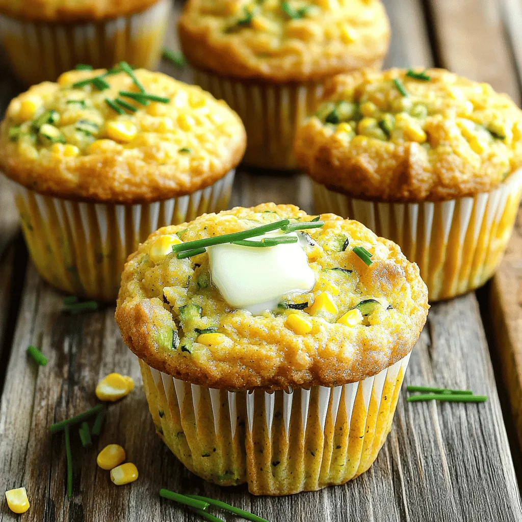 - 1 Tasse geriebene Zucchini - 1 Tasse Maismehl - 1 Tasse Weizenmehl Die Hauptzutaten sind einfach und gesund. Zucchini bringt Feuchtigkeit und Nährstoffe. Maismehl gibt den Muffins einen süßen, leicht nussigen Geschmack. Weizenmehl sorgt für die Struktur. Diese Kombination macht die Muffins saftig und lecker. - 1/4 Tasse Zucker - 2 Teelöffel Backpulver - 1/2 Teelöffel Natron - 1/2 Teelöffel Salz Zucker fügt Süße hinzu. Backpulver und Natron helfen, die Muffins aufgehen zu lassen. Salz bringt die Aromen hervor. Diese Zutaten sind wichtig, um den perfekten Geschmack zu erzielen. - 1 Tasse Buttermilch - 1/4 Tasse Pflanzenöl - 2 große Eier Buttermilch macht die Muffins besonders zart. Pflanzenöl sorgt für eine schöne Feuchtigkeit. Die Eier helfen, alles zusammenzuhalten und geben Struktur. Diese flüssigen Zutaten sind der Schlüssel zu einem großartigen Teig. - 1 Tasse frische Maiskörner - 1/2 Tasse geriebener Cheddar-Käse - 1 Teelöffel Paprikapulver Frische Maiskörner bringen einen süßen Biss. Geriebener Cheddar-Käse fügt einen herzhaften Geschmack hinzu. Paprikapulver gibt den Muffins einen kleinen Kick. Diese Zutaten machen die Muffins noch aufregender. Mit diesen Zutaten zauberst du die besten Zucchini Cornbread Muffins. Du findest das gesamte Rezept im Abschnitt "Full Recipe". - Ofen auf 190°C vorheizen - Muffinblech einfetten oder auskleiden Der erste Schritt ist wichtig. Du musst den Ofen auf 190°C vorheizen. Das sorgt dafür, dass die Muffins gleichmäßig backen. Während der Ofen warm wird, kannst du das Muffinblech vorbereiten. Fette es mit etwas Öl ein oder benutze Papierförmchen. So klebt der Teig nicht an. - Maismehl, Weizenmehl, Zucker, Backpulver, Natron und Salz zusammengeben - Gut vermengen mit einem Schneebesen In einer großen Schüssel mischst du die trockenen Zutaten. Nimm das Maismehl, Weizenmehl, Zucker, Backpulver, Natron und Salz. Gib alles hinein und verrühre es mit einem Schneebesen. So vermeidest du Klumpen. Es ist wichtig, dass alles gut gemischt ist, bevor du die feuchten Zutaten hinzufügst. - Zucchini, Buttermilch, Pflanzenöl und Eier in einer separaten Schüssel zusammenrühren Jetzt ist es Zeit für die feuchten Zutaten. In einer separaten Schüssel gibst du die geriebene Zucchini, Buttermilch, Pflanzenöl und die Eier. Rühre alles gut um. Achte darauf, dass die Mischung gleichmäßig ist. Die Zucchini gibt den Muffins Feuchtigkeit und einen tollen Geschmack. - Feuchte Zutaten zu den trockenen Zutaten gießen - Vorsichtig umrühren Gieße die feuchten Zutaten in die Schüssel mit den trockenen Zutaten. Jetzt wird es spannend! Rühre vorsichtig um, bis alles gut vermischt ist. Vermeide es, zu viel zu rühren. So bleiben die Muffins schön fluffig und luftig. - Teig in Muffinförmchen füllen und backen - Backzeit und Garprobe beachten Fülle den Teig gleichmäßig in die Muffinförmchen. Fülle sie etwa zu zwei Dritteln. Dann schiebe das Muffinblech in den vorgeheizten Ofen. Die Muffins sollten 18 bis 22 Minuten backen. Mach die Garprobe mit einem Zahnstocher. Wenn er sauber herauskommt, sind die Muffins fertig. Lass sie für 5 Minuten abkühlen, bevor du sie auf ein Kuchengitter legst. Jetzt hast du die perfekten Zucchini Cornbread Muffins! Es ist so einfach, oder? Wenn du die vollständige Zubereitung suchst, schau dir das Rezept an. Um die Muffins fluffig zu halten, müssen wir übermixen vermeiden. Wenn Sie die feuchten und trockenen Zutaten mischen, rühren Sie nur so lange, bis alles gerade eben vermischt ist. Ein paar Klumpen sind in Ordnung. Wenn Sie zu viel rühren, werden die Muffins dicht und schwer. Wählen Sie die richtigen Mischtechniken. Beginnen Sie mit den trockenen Zutaten in einer großen Schüssel. Verwenden Sie einen Schneebesen, um sie gut zu vermengen. Dann in einer separaten Schüssel die feuchten Zutaten gut verrühren. Gießen Sie die feuchten in die trockenen Zutaten. Rühren Sie vorsichtig um. Sie können Gewürze und Kräuter hinzufügen, um den Geschmack zu variieren. Ein Teelöffel Kreuzkümmel oder Thymian gibt einen tollen Kick. Sie können auch verschiedene Käsesorten ausprobieren. Fügen Sie Feta oder Gouda für einen anderen Geschmack hinzu. Mischen Sie frische Kräuter wie Schnittlauch oder Petersilie unter den Teig. Diese geben nicht nur Geschmack, sondern auch Farbe und Frische. Für die Präsentation empfehle ich, die Muffins warm zu servieren. Bestreichen Sie sie leicht mit geschmolzener Butter. Dies macht sie noch köstlicher. Sie können die Muffins mit frischen Kräutern bestreuen. Ein wenig Schnittlauch oder Petersilie sorgt für einen schönen Farbkontrast. Stellen Sie die Muffins auf einem schönen Teller oder in einer Muffinform aus. So kommen sie besonders gut zur Geltung. Für weitere Ideen und eine vollständige Anleitung, schauen Sie sich das Rezept für Zucchini Cornbread Muffins an. {{image_4}} Um die Zucchini Cornbread Muffins vegan zu machen, ersetzen Sie die Eier und die Milch. Für Eier können Sie Apfelmus oder Leinsamen verwenden. Mischen Sie dafür 1 Esslöffel Leinsamen mit 3 Esslöffeln Wasser. Lassen Sie das Gemisch ein paar Minuten stehen. Dies hilft, die Muffins zusammenzuhalten. Für die Milch verwenden Sie pflanzliche Alternativen. Soja-, Mandel- oder Hafermilch sind gute Optionen. Wenn Sie Buttermilch brauchen, mischen Sie einfach 1 Tasse Pflanzenmilch mit 1 Esslöffel Essig. Lassen Sie es kurz stehen, bis es dick wird. Diese Schritte sorgen dafür, dass die Muffins saftig und lecker bleiben. Für eine glutenfreie Variante verwenden Sie glutenfreies Mehl. Achten Sie darauf, eine Mischung aus glutenfreiem Allzweckmehl zu wählen. Diese Mehle enthalten oft Bindemittel, die die Textur verbessern. Zusätzlich sollten Sie auch die Backpulver-Menge anpassen, da glutenfreies Mehl anders reagiert. Fügen Sie 1 Teelöffel Xanthan-Gummi hinzu, um die Struktur zu stabilisieren. So können auch glutenfreie Esser die leckeren Muffins genießen. Um den Muffins einen saisonalen Geschmack zu verleihen, fügen Sie herbstliche Gewürze hinzu. Zimt, Muskatnuss oder Ingwer passen hervorragend. Verwenden Sie 1 Teelöffel Zimt oder 1/2 Teelöffel Muskatnuss. Diese Gewürze geben den Muffins ein warmes Aroma und machen sie noch köstlicher. Experimentieren Sie mit diesen Variationen, um die perfekten Zucchini Cornbread Muffins für jeden Anlass zu kreieren. Für das volle Rezept schauen Sie sich die [Full Recipe] an. Lagern Sie die Muffins kühl und trocken. Ein luftdichter Behälter ist ideal. So bleiben sie frisch. Vermeiden Sie, die Muffins in feuchten Bereichen aufzubewahren. Eine konstante Temperatur hilft, die Qualität zu erhalten. Um Muffins richtig einzufrieren, lassen Sie sie zuerst vollständig abkühlen. Wickeln Sie jeden Muffin in Frischhaltefolie ein. Legen Sie sie dann in einen gefrierfesten Beutel. So bleibt der Geschmack erhalten. Um die Muffins wieder aufzutauen, nehmen Sie sie aus dem Gefrierfach. Lassen Sie sie bei Raumtemperatur stehen. Sie können sie auch kurz in die Mikrowelle legen, um sie schneller aufzuwärmen. Wie lange sind die Muffins frisch? Im Kühlschrank halten sie sich bis zu einer Woche. Achten Sie auf Anzeichen von Verderb. Schimmel oder ein starker Geruch zeigen, dass sie nicht mehr gut sind. Genießen Sie diese Zucchini Cornbread Muffins frisch für den besten Geschmack! Die Muffins sollten 18 bis 22 Minuten backen. Ich empfehle, einen Zahnstocher zu verwenden. Stecken Sie ihn in die Mitte eines Muffins. Wenn er sauber herauskommt, sind die Muffins fertig. Wenn der Zahnstocher noch Teig hat, backen Sie sie etwas länger. Achten Sie darauf, dass die Oberseite leicht goldbraun ist. So bleiben die Muffins saftig und lecker. Ja, gefrorene Zucchini kann man verwenden. Achten Sie darauf, sie vorher aufzutauen. Drücken Sie das Wasser gut aus, damit der Teig nicht zu nass wird. Gefrorene Zucchini hat oft eine weichere Textur. Sie schmeckt dennoch gut in Muffins. Es gibt einige tolle Alternativen, um den Zuckergehalt zu senken. Sie können Honig oder Ahornsirup verwenden. Diese Süßstoffe bringen auch einen besonderen Geschmack. Eine andere Möglichkeit ist, den Zucker ganz wegzulassen. Die Muffins werden trotzdem lecker, besonders durch die Süße der Zucchini und des Maises. Für Toppings gibt es viele Ideen! Sie können die Muffins mit Butter bestreichen. Frische Kräuter wie Schnittlauch oder Petersilie geben Farbe. Auch eine Mischung aus Frischkäse und Kräutern passt gut. Wer es süßer mag, kann Marmelade oder Honig verwenden. Seien Sie kreativ und probieren Sie verschiedene Kombinationen aus! In diesem Artikel haben wir die besten Zutaten für Zucchini-Cornbread-Muffins entdeckt. Du hast einfache Schritte gelernt, um leckere Muffins zu backen. Denke daran, wie wichtig die richtige Mischung ist, um fluffige Muffins zu erhalten. Du kannst auch mit verschiedenen Variationen und Geschmäckern experimentieren. Halte die Muffins frisch und genieße sie! Ich hoffe, du probierst dieses Rezept bald aus. Viel Spaß beim Backen!