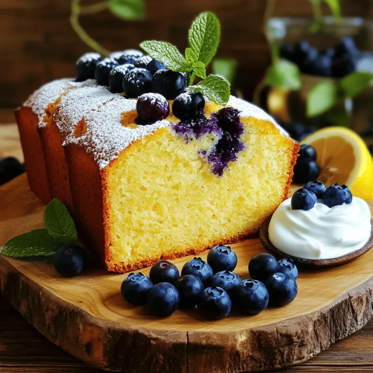 - 1 ½ Tassen Weizenmehl - 1 Tasse griechischer Joghurt - 1 Tasse frische Heidelbeeren Die Hauptzutaten sind einfach und leicht zu finden. Weizenmehl gibt dem Laib Struktur. Griechischer Joghurt sorgt für einen saftigen und cremigen Teig. Frische Heidelbeeren bringen einen fruchtigen Geschmack und eine schöne Farbe. Diese Zutaten machen den Lemon Blueberry Yogurt Loaf besonders lecker. - 2 Esslöffel Puderzucker - Minzblätter zur Garnitur Puderzucker ist eine tolle Option, um den Laib zu süßen. Er sieht auch schön aus, wenn man ihn darüber streut. Minzblätter bringen eine frische Note. Sie machen das Gericht noch ansprechender. So wird der Laib zum Blickfang auf jedem Tisch. - Portionen: 8 Scheiben - Vorbereitungszeit: 15 Minuten - Gesamtzeit: 1 Stunde 10 Minuten Für 8 Scheiben braucht man nur 15 Minuten zum Vorbereiten. Das Backen dauert 50-60 Minuten. In einer Stunde und 10 Minuten ist der Laib fertig. Das macht ihn ideal für einen schnellen Snack oder ein Dessert. Für das vollständige Rezept, siehe Full Recipe. Heize deinen Ofen auf 175°C (350°F) vor. Nimm eine Kastenform und fette sie gut ein. Lege den Boden mit Backpapier aus. Das hilft, den Laib später leicht herauszunehmen. Nimm eine mittelgroße Schüssel. Mische das Weizenmehl, Backpulver, Natron und Salz gut zusammen. Diese Mischung ist die Basis für den Laib. Stelle sie für später zur Seite. In einer großen Rührschüssel kombinierst du den griechischen Joghurt und den Zucker. Rühre sie, bis die Mischung glatt ist. Füge dann die Eier einzeln hinzu. Schlage gut durch, nach jeder Zugabe. Jetzt kommen die Zitronenschale, der Zitronensaft und der Vanilleextrakt dazu. Rühre alles gut ein. Gib die trockenen Zutaten nach und nach in die feuchte Mischung. Füge sie vorsichtig zusammen, bis alles gerade so vermischt ist. Achte darauf, nicht zu lange zu rühren. Das macht den Laib zart. Dann hebe die Heidelbeeren vorsichtig unter. So bleiben sie ganz. Gieße den Teig in die vorbereitete Kastenform. Glätte die Oberfläche mit einem Spatel. Backe den Laib für 50-60 Minuten. Um zu testen, ob er fertig ist, stecke einen Zahnstocher in die Mitte. Wenn er sauber herauskommt, ist der Laib fertig. Nach dem Backen lasse den Laib 10 Minuten in der Form abkühlen. Übertrage ihn dann auf ein Kuchengitter. Lass ihn dort vollständig auskühlen. Wenn du magst, bestäube die Oberseite mit Puderzucker. Garniere den Laib mit zusätzlichen Heidelbeeren, bevor du ihn servierst. Für das gesamte Rezept, schau dir die [Full Recipe](#) an. Um die beste Textur zu erreichen, rühren Sie nicht zu lange. Wenn Sie die trockenen Zutaten in die feuchten geben, falten Sie sanft. Dies hält den Laib leicht und luftig. Zu langes Rühren kann die Struktur verändern. Achten Sie darauf, nur bis zur Vermischung zu rühren. Der Laib ist sehr anpassbar. Sie können andere Früchte wie Himbeeren oder Erdbeeren verwenden. Auch Nüsse oder Schokolade sind tolle Ergänzungen. Experimentieren Sie mit verschiedenen Aromen, um Ihren eigenen Twist zu finden. Der Grundteig bleibt gleich, also haben Sie viel Freiheit. Die Präsentation spielt eine große Rolle. Schneiden Sie den Laib in gleichmäßige Scheiben. Legen Sie die Scheiben auf eine schöne Servierplatte. Garnieren Sie mit frischen Heidelbeeren und Minzblättern. Dies macht das Gericht nicht nur lecker, sondern auch ansprechend. Ein Puderzucker-Topping sorgt für einen zusätzlichen Wow-Faktor. {{image_4}} Du kannst verschiedene Früchte in deinem Rezept verwenden. Himbeeren oder Erdbeeren sind tolle Alternativen zu Heidelbeeren. Sie bringen eine schöne Farbe und fruchtige Frische. Wenn du Erdbeeren nimmst, schneide sie in kleine Stücke. Das sorgt für gleichmäßige Verteilung im Teig. Himbeeren sind kleiner und können direkt verwendet werden. Beide Optionen machen den Laib lecker und bunt. Möchtest du dem Laib mehr Geschmack geben? Füge Nüsse oder Gewürze hinzu. Walnüsse oder Mandeln sind großartige Optionen. Sie geben einen schönen Crunch. Zimt ist ein weiteres tolles Gewürz. Ein Teelöffel Zimt kann deine Zitronen-Heidelbeer-Joghurt-Laib aufpeppen. Diese kleinen Anpassungen machen dein Rezept einzigartig. Brauchst du eine glutenfreie Variante? Benutze einfach glutenfreies Mehl. Dieses Mehl ersetzt das Weizenmehl eins zu eins. Achte darauf, dass du auch glutenfreie Backpulver verwendest. So bleibt die Struktur des Laibs gut. Dein glutenfreier Laib wird trotzdem lecker und saftig sein. Bewahre den Laib in einem luftdichten Behälter auf. So bleibt er für 2-3 Tage frisch. Achte darauf, dass der Behälter gut verschlossen ist. Dies verhindert, dass Luft und Feuchtigkeit eindringen. Es ist wichtig, dass der Laib nicht austrocknet. Für längere Frische lagere den Laib im Kühlschrank. Er bleibt dort bis zu einer Woche gut. Stelle sicher, dass er in einem luftdichten Behälter ist. Dadurch bleibt der Geschmack und die Textur erhalten. Wenn du den Laib aus dem Kühlschrank nimmst, lass ihn kurz bei Zimmertemperatur stehen. So schmeckt er besser. Um den Laib länger aufzubewahren, kannst du ihn einfrieren. Teile den Laib in Stücke. Wickel jedes Stück in Plastikfolie ein. So bleibt die Feuchtigkeit erhalten. Dann lege die Stücke in einen Gefrierbeutel. Achte darauf, die Luft gut herauszudrücken. Der Laib kann bis zu 3 Monate eingefroren werden. Wenn du ihn essen möchtest, lass ihn einfach über Nacht im Kühlschrank auftauen. So behält er seinen tollen Geschmack. Ja, du kannst den Laib ohne Joghurt machen. Eine gute Alternative ist Apfelmus. Es macht den Laib feucht und gibt einen süßen Geschmack. Du kannst auch Buttermilch verwenden. Sie hat einen ähnlichen Geschmack wie Joghurt. Eine weitere Option ist Pflanzenmilch mit Zitronensaft. Das gibt eine ähnliche Konsistenz. Wenn du den Laib weniger süß machen möchtest, reduziere den Zucker. Du kannst die Menge auf drei Viertel Tasse verringern. Ein weiterer Tipp ist, Honig oder Ahornsirup zu verwenden. Diese Süßstoffe sind oft süßer als Zucker. Du kannst auch die Heidelbeeren reduzieren, da sie auch süß sind. Ja, du kannst diesen Laib vegan machen. Ersetze die Eier durch Leinsamen oder Chiasamen. Mische einen Esslöffel mit drei Esslöffeln Wasser. Lass es 5 Minuten ruhen, bis es geliert. Für den Joghurt kannst du Pflanzenjoghurt verwenden. Diese Optionen halten den Laib feucht und lecker. Das Backen dauert 50 bis 60 Minuten. Ein guter Test ist, einen Zahnstocher in die Mitte zu stecken. Wenn er sauber herauskommt, ist der Laib fertig. Lass ihn nach dem Backen 10 Minuten in der Form abkühlen. Danach kannst du ihn auf ein Gitter legen, um vollständig abzukühlen. Wiederhole die Hauptzutaten: Weizenmehl, griechischer Joghurt und frische Heidelbeeren. Du hast jetzt eine einfache Anleitung für einen leckeren Laib. Denk daran, dass du den Laib nach Belieben anpassen kannst. Variiere die Früchte oder benutze glutenfreies Mehl. Die Lagerung ist einfach: bewahre ihn bei Zimmertemperatur oder im Kühlschrank auf. Mit diesen Tipps und Tricks gelingt dir dieser Laib sicher. Viel Spaß beim Backen und Genießen!