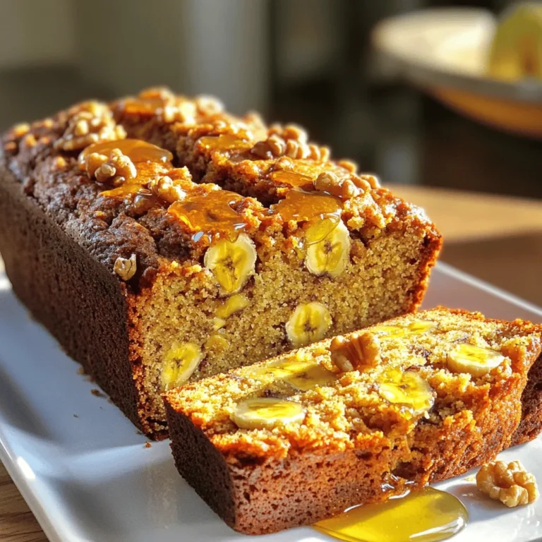 - 3 reife Bananen - 2 Tassen Mandelmehl - 1/2 Tasse Honig oder Ahornsirup Die Hauptzutaten machen dein Bananenbrot so lecker. Reife Bananen bringen Süße und Feuchtigkeit. Mandelmehl gibt dem Brot eine nussige Note und ist glutenfrei. Honig oder Ahornsirup süßen das Brot auf natürliche Weise. - 3 große Eier - 1/4 Tasse geschmolzenes Kokosöl - 1 Teelöffel Vanilleextrakt Die Eier helfen, das Brot zu binden. Kokosöl gibt einen feinen Geschmack und sorgt für eine tolle Textur. Vanilleextrakt rundet die Aromen ab und macht das Brot noch aromatischer. - 1 Teelöffel Natron - 1/2 Teelöffel Salz - 1 Teelöffel gemahlener Zimt - 1/2 Tasse gehackte Walnüsse oder Schokoladenstückchen (optional) Natron lässt das Brot schön aufgehen. Salz hebt die Aromen hervor. Zimt bringt Wärme und einen tollen Duft. Walnüsse oder Schokoladenstückchen sind optional, aber sie machen das Brot noch besser. Mit diesen Zutaten kannst du ein köstliches, glutenfreies Mandelmehl-Bananenbrot zaubern, das jeder lieben wird! Heize den Ofen auf 175°C (350°F) vor. Das ist die perfekte Temperatur für unser Bananenbrot. Nimm eine Kastenform und lege sie mit Backpapier aus. Alternativ kannst du die Form mit Kokosöl einfetten. So bleibt das Brot nicht kleben. Für die Bananenmischung püriere drei reife Bananen in einer großen Schüssel. Füge dann eine halbe Tasse Honig oder Ahornsirup hinzu. Rühre alles gut um, bis die Mischung glatt ist. Danach kommt ein Viertel Tasse geschmolzenes Kokosöl dazu. Vergiss nicht den Vanilleextrakt. Das gibt dem Brot einen tollen Geschmack. In einer anderen Schüssel mische zwei Tassen Mandelmehl, einen Teelöffel Natron, einen halben Teelöffel Salz und einen Teelöffel Zimt. Diese trockenen Zutaten sind wichtig für die Struktur. Füge die trockenen Zutaten dann langsam zur Bananenmischung hinzu. Rühre nur so lange, bis alles gerade vermischt ist. Jetzt ist es Zeit für die Eier. Schlage drei große Eier auf und füge sie einzeln zur Mischung hinzu. Rühre gut, bis die Masse glatt ist. Gieße den Teig in die vorbereitete Kastenform. Achte darauf, dass die Oberfläche glatt ist. Backe das Brot im Ofen für 45 bis 55 Minuten. Ein Zahnstocher sollte sauber herauskommen, wenn es fertig ist. Um die beste Textur zu erreichen, benutze reife Bananen. Sie sind süß und weich. Je reifer die Bananen, desto besser wird dein Brot. Mische die feuchten und trockenen Zutaten gut. Zu viel Rühren kann das Brot hart machen. Rühre nur so lange, bis alles vermischt ist. Die Backzeit ist wichtig. Backe dein Bananenbrot bei 175°C (350°F). Überprüfe nach 45 Minuten mit einem Zahnstocher. Wenn er sauber herauskommt, ist das Brot fertig. Achte darauf, dass du das Brot nicht zu lange backst. Zu langes Backen kann das Brot trocken machen. Serviere das Bananenbrot ansprechend. Schneide es in schöne Scheiben. Du kannst es warm servieren. Ein Aufstrich aus Mandelbutter passt gut dazu. Ein wenig Honig obenauf bringt zusätzlichen Geschmack. Du kannst auch gehackte Nüsse darüber streuen, um die Textur zu bereichern. {{image_4}} Wenn Sie Nüsse vermeiden möchten, gibt es gute Alternativen zu Mandelmehl. Sie können Kokosmehl oder Hafermehl verwenden. Beide sind glutenfrei und bringen einen eigenen Geschmack mit. Achten Sie darauf, die Menge anzupassen. Kokosmehl braucht mehr Feuchtigkeit. Verwenden Sie das gleiche Gewicht an Flüssigkeit wie Mehl. Es gibt auch glutenfreie Mischungen im Laden. Diese sind oft eine Kombination aus verschiedenen Mehlen. So bekommen Sie die richtige Textur für Ihr Brot. Achten Sie darauf, dass die Mischung keine Nüsse enthält. Möchten Sie Ihrem Bananenbrot etwas Neues geben? Fügen Sie Kakao hinzu, um ein schokoladiges Brot zu machen. Ein Drittel Tasse Kakaopulver reicht oft aus. Sie müssen dann die Zuckermenge anpassen, um die Süße zu halten. Zusätzlich können Sie Gewürze wie Muskat oder Ingwer verwenden. Ein Teelöffel reicht oft aus, um den Geschmack zu ändern. Diese Gewürze bringen Wärme in das Brot und machen es besonders lecker. Süße ist wichtig für den Geschmack. Sie können verschiedene Süßungsmittel verwenden. Honig oder Ahornsirup sind gut, aber auch Kokosblütenzucker oder Stevia sind Optionen. Experimentieren Sie mit der Menge. Wenn Sie weniger Zucker verwenden, probieren Sie, die Bananen reifer zu wählen. Reifere Bananen sind süßer und geben mehr Geschmack. So können Sie die Zuckermenge reduzieren und das Brot bleibt lecker. Um dein Bananenbrot richtig zu lagern, lasse es zuerst abkühlen. Lege es dann in einen luftdichten Behälter. So bleibt es frisch. Bei Raumtemperatur bleibt es bis zu drei Tage gut. Wenn du es länger aufbewahren möchtest, empfehle ich, es zu kühlen. Wickele das Brot in Frischhaltefolie, bevor du es in den Kühlschrank legst. Für das Einfrieren schneide das Brot in Scheiben. Lege die Scheiben in eine Gefriertüte. Vergiss nicht, das Datum aufzuschreiben. So weißt du, wie lange es schon gefroren ist. So bleibt das Bananenbrot bis zu drei Monate frisch. Das Bananenbrot bleibt bei Raumtemperatur etwa drei Tage frisch. Im Kühlschrank kann es bis zu einer Woche halten. Achte auf Zeichen von Verderb. Wenn das Brot einen unangenehmen Geruch hat oder schimmelig aussieht, wirf es weg. Um das Bananenbrot aufzuwärmen, gibt es zwei einfache Methoden. Die erste ist der Backofen. Heize ihn auf 160°C vor. Wickele das Brot in Aluminiumfolie. Backe es für etwa 10 Minuten. So bleibt es saftig. Die zweite Methode ist die Mikrowelle. Lege eine Scheibe auf einen Teller. Erwärme sie für 15 bis 20 Sekunden. So wird das Brot schnell warm. Vermeide es, das Brot zu lange zu erhitzen. Es könnte trocken werden. Das Bananenbrot braucht 45 bis 55 Minuten im Ofen. Heize den Ofen auf 175°C vor. Stelle einen Zahnstocher bereit. Wenn der Zahnstocher sauber herauskommt, ist das Brot fertig. Achte darauf, das Brot nicht zu lange zu backen, damit es nicht trocken wird. Ja, du kannst die Eier weglassen. Verwende stattdessen 1/4 Tasse Apfelmus oder 1/4 Tasse Leinsamen. Diese Optionen helfen, die Feuchtigkeit zu halten. Eier geben Struktur. Daher könnte das Brot etwas anders werden. Es bleibt aber lecker und feucht. Ja, das Rezept ist glutenfrei. Wir verwenden Mandelmehl, das aus Mandeln gemahlen wird. Mandelmehl hat keine Glutenproteine. Achte darauf, dass alle anderen Zutaten auch glutenfrei sind. Das macht das Brot für Menschen mit Glutenunverträglichkeit sicher. Ja, du kannst mehr Bananen hinzufügen. Zusätzliche Bananen machen das Brot süßer und feuchter. Beachte, dass der Teig dicker wird. Es könnte auch länger dauern, bis das Brot durchgebacken ist. Achte darauf, die Backzeit im Auge zu behalten. Das Bananenbrot-Rezept ist einfach und lecker. Wir haben die wichtigsten Zutaten gesammelt und jeden Schritt genau erklärt. Von der Zubereitung der Bananenmischung bis zur perfekten Backzeit, jeder Schritt zählt. Nutzen Sie unsere Tipps, um die ideale Textur zu erreichen und das Brot ansprechend zu präsentieren. Variationen machen das Rezept flexibel, sodass Sie nach Ihrem Geschmack anpassen können. Richtig gelagert bleibt das Brot frisch. Lernen Sie, wie Sie es aufbewahren und wieder aufwärmen. Probieren Sie es aus und genießen Sie jeden Bissen!