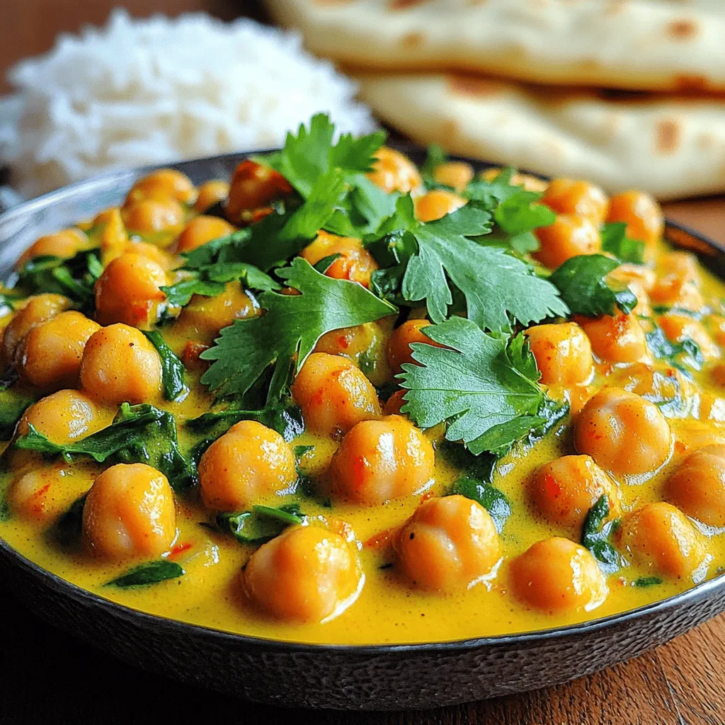 Für dieses leckere Gericht brauchst du folgende Hauptzutaten: - 2 Dosen (je 425 g) Kichererbsen, abgetropft und gespült - 1 Dose (400 ml) Kokosmilch - 1 Esslöffel Kokosöl oder Pflanzenöl - 1 mittelgroße Zwiebel, fein gehackt - 3 Knoblauchzehen, gehackt - 1 Esslöffel frischer Ingwer, gerieben - 2 Esslöffel rote Currypaste Diese Zutaten bringen die Basis für den Geschmack. Die Kichererbsen geben dir Proteine und die Kokosmilch macht das Gericht cremig. Um den besten Geschmack zu bekommen, füge diese Gewürze hinzu: - 1 Teelöffel gemahlener Kreuzkümmel - 1 Teelöffel Kurkumapulver - 1 Esslöffel Sojasauce - 1 Esslöffel Limettensaft - Salz und Pfeffer nach Geschmack Kreuzkümmel und Kurkuma geben Tiefe und Farbe. Die Sojasauce und der Limettensaft bringen einen tollen Umami-Geschmack. Du kannst frische oder gefrorene Zutaten verwenden. Für das Curry kannst du frischen Spinat oder gefrorene Spinatblätter nehmen: - 1 Tasse Spinatblätter (frisch oder gefroren) - Frischer Koriander zur Garnitur Frischer Spinat ist knackig und gesund. Gefrorener Spinat ist praktisch und schnell. Beide Optionen sind lecker! Die Wahl der Zutaten macht das Gericht besonders. Du kannst es nach deinem Geschmack anpassen. Zuerst musst du die Zutaten sammeln. Hier ist, was du brauchst: - 2 Dosen Kichererbsen (je 425 g), abgetropft und gespült - 1 Dose Kokosmilch (400 ml) - 1 Esslöffel Kokosöl oder Pflanzenöl - 1 mittelgroße Zwiebel, fein gehackt - 3 Knoblauchzehen, gehackt - 1 Esslöffel frischer Ingwer, gerieben - 2 Esslöffel rote Currypaste - 1 Teelöffel gemahlener Kreuzkümmel - 1 Teelöffel Kurkumapulver - 1 Esslöffel Sojasauce - 1 Esslöffel Limettensaft - 1 Tasse Spinatblätter (frisch oder gefroren) - Frischer Koriander zur Garnitur - Salz und Pfeffer nach Geschmack Es ist wichtig, alles bereit zu haben. So sparst du Zeit beim Kochen. Erhitze in einem großen Topf das Kokosöl bei mittlerer Hitze. Wenn das Öl heiß ist, füge die gehackte Zwiebel hinzu. Brate sie etwa 5-7 Minuten. Sie sollten glasig sein. Jetzt gib den gehackten Knoblauch und den geriebenen Ingwer dazu. Koche alles für 1 Minute. Du wirst den tollen Duft lieben! Füge dann die rote Currypaste, den gemahlenen Kreuzkümmel und das Kurkumapulver hinzu. Rühre gut um, damit die Zwiebeln die Gewürze aufnehmen. Lass die Mischung für 2 Minuten kochen. So werden die Aromen stark. Gieße die Kokosmilch in den Topf. Füge die abgetropften Kichererbsen hinzu. Rühre alle Zutaten gut zusammen. Reduziere die Hitze und lass die Mischung langsam köcheln. Lasse das Curry etwa 15 Minuten köcheln. Rühre gelegentlich um, bis es leicht eindickt. Jetzt ist es Zeit für die letzten Schritte. Gib die Sojasauce und den Limettensaft dazu. Hebe die Spinatblätter vorsichtig unter. Sie sollen gerade welken. Schmecke das Curry mit Salz und Pfeffer ab. Nimm das Curry vom Herd und lass es für einige Minuten ruhen. Garniere das Gericht mit frischem Koriander. Serviere es über Reis oder mit Naan-Brot. Guten Appetit! Um die besten Aromen zu bekommen, achte auf frische Zutaten. Frischer Ingwer und frischer Knoblauch bieten einen intensiven Geschmack. Verwende hochwertige rote Currypaste. Das verbessert den gesamten Geschmack des Currys. Lass die Gewürze anbraten, bevor du die Kokosmilch hinzufügst. So entfalten sie ihr volles Aroma. Ein häufiger Fehler ist, die Zwiebeln nicht lange genug zu braten. Sie sollten glasig werden, um den Geschmack zu entwickeln. Vermeide es, die Sojasauce zu früh hinzuzufügen. Das kann die Aromen überdecken. Achte darauf, das Curry nicht zu lange zu kochen, sonst wird es zu dick. Rühre das Curry regelmäßig um, um ein Anbrennen zu verhindern. Du kannst dieses Rezept leicht anpassen. Zum Beispiel, füge mehr Gemüse hinzu wie Paprika oder Karotten. Wenn du es schärfer magst, erhöhe die Menge der Currypaste. Für eine cremigere Textur, benutze mehr Kokosmilch. Du kannst auch verschiedene Kräuter verwenden, wie Basilikum oder Petersilie, statt Koriander. {{image_4}} Du kannst Kokosnuss-Curry-Kichererbsen ganz einfach vegan machen. Die meisten Zutaten sind schon vegan. Verwende nur pflanzliche Öle und achte auf die Currypaste. Viele Marken bieten vegane Optionen an. Du kannst auch frisches Gemüse hinzufügen. Brokkoli, Karotten oder Paprika passen gut. Diese Zutaten bringen Farbe und mehr Geschmack. Das Rezept ist von Natur aus glutenfrei. Achte darauf, glutenfreie Sojasauce zu benutzen. Wenn du Sojasauce nicht magst, nimm Tamari. Diese Sauce ist ebenfalls glutenfrei. Du kannst auch Reis als Beilage wählen. Quinoa ist eine weitere gute glutenfreie Option. Es gibt viele Wege, das Gericht glutenfrei zu genießen. Wenn du mehr Geschmack willst, probiere zusätzliche Zutaten. Kichererbsen sind toll, aber du kannst auch Linsen verwenden. Sie fügen eine andere Textur hinzu. Gemüsebrühe statt Wasser macht das Curry noch besser. Für die Beilage passt Reis perfekt. Naan-Brot ist auch eine beliebte Wahl. Garnieren mit frischem Koriander bringt Farbe und Frische. Du kannst Kokosnuss-Curry-Kichererbsen im Kühlschrank aufbewahren. Stelle sicher, dass du das Curry in einem luftdichten Behälter lagerst. Es bleibt frisch für etwa 3 bis 4 Tage. Vor dem Servieren einfach umrühren und nach Bedarf nachwürzen. Das Einfrieren ist eine tolle Option. Teile das Curry in Portionen auf und lege es in gefriergeeignete Behälter. So bleibt es bis zu 3 Monate haltbar. Vergiss nicht, die Behälter zu beschriften, damit du immer weißt, was drin ist. Um das Curry wieder aufzuwärmen, gibt es zwei einfache Wege. Du kannst es in einer Pfanne auf mittlerer Hitze erhitzen. Rühre regelmäßig um, damit es gleichmäßig warm wird. Alternativ kannst du es in der Mikrowelle aufwärmen. Stelle die Mikrowelle auf mittlere Leistung und erwärme es in kurzen Intervallen. So bleibt es lecker und frisch. Die Zubereitung dauert insgesamt etwa 30 Minuten. Du brauchst 10 Minuten für die Vorbereitung und 20 Minuten zum Kochen. Diese schnelle Zeit macht das Gericht perfekt für ein schnelles Abendessen. Ja, du kannst die Currypaste ersetzen. Verwende stattdessen Currypulver oder eine milde Gewürzmischung. Achte darauf, die Menge anzupassen, um den Geschmack nicht zu verlieren. Du kannst auch selbst eine Mischung aus Gewürzen machen. Probiere Kreuzkümmel, Kurkuma und Paprika aus. Kokosnuss-Curry-Kichererbsen passen gut zu Reis oder Naan-Brot. Du kannst auch eine frische Salatbeilage servieren, um den Geschmack zu ergänzen. Ein einfacher Gurkensalat ist eine schöne Wahl. Oder serviere es mit Quinoa für mehr Protein. Zusammenfassend haben wir die Zutaten für Kokosnuss-Curry-Kichererbsen behandelt, ebenso wie die Zubereitung und verschiedene Varianten. Ich hoffe, die Tipps helfen dir, dein Gericht schmackhaft zu machen. Denke daran, die Aromen optimal zu nutzen und mögliche Fehler zu vermeiden. Du kannst das Rezept anpassen und deine eigenen Ideen einbringen. Egal, ob frisch oder gefroren, dieses Gericht bleibt ein Genuss. Viel Spaß beim Kochen!