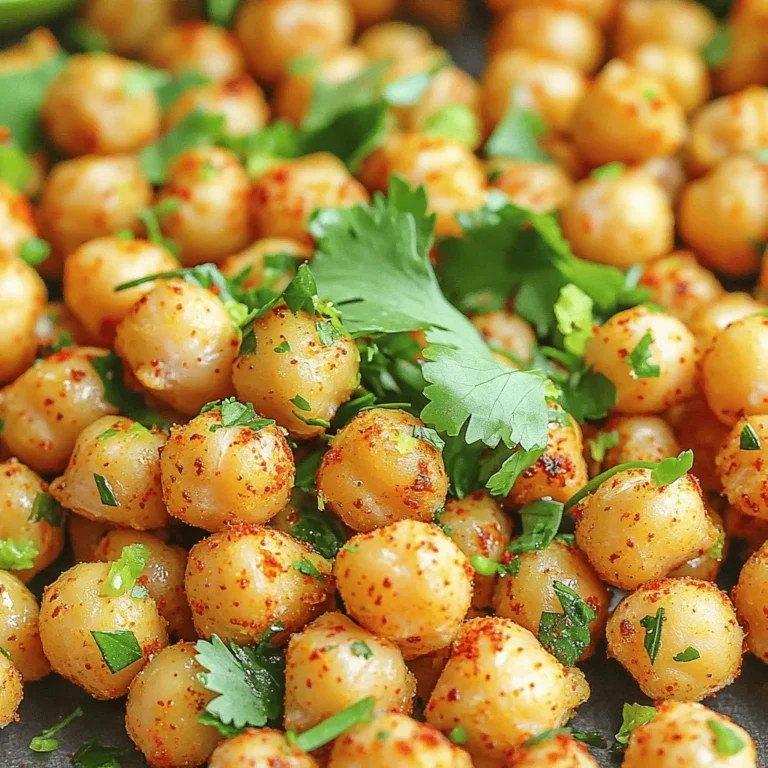 Für die Zubereitung von Chili Lime Kichererbsen brauchst du einige einfache Zutaten. Hier ist die Liste der Hauptzutaten: - 1 Dose (425 g) Kichererbsen, abgetropft und abgespült - 2 Esslöffel Olivenöl - 1 Teelöffel Chilipulver - 1 Teelöffel geräuchertes Paprikapulver - 1/2 Teelöffel Kreuzkümmel (Cumin) - 1/2 Teelöffel Knoblauchpulver - Abgeriebene Schale von 1 Limette - Saft von 1 Limette - Salz nach Geschmack - Frischer Koriander zum Garnieren (optional) Diese Zutaten machen die Kichererbsen knusprig und voller Geschmack. Die Kichererbsen sind die Hauptquelle für Protein und Ballaststoffe. Die Gewürze in diesem Rezept sind wichtig. Sie geben den Kichererbsen den besonderen Kick. Chilipulver sorgt für Wärme. Geräuchertes Paprikapulver bringt einen rauchigen Geschmack. Kreuzkümmel hat einen erdigen, nussigen Geschmack und passt gut dazu. Knoblauchpulver gibt einen herzhaften Geschmack. Limette ist der Stern des Rezepts. Die Schale und der Saft bringen frische Säure. Diese Säure hebt die Aromen und macht die Kichererbsen noch leckerer. Frische Zutaten können das Gericht noch besser machen. Du kannst frische Limetten verwenden, um mehr Saft und Schale zu bekommen. Frischer Koriander ist eine tolle Garnitur. Er gibt einen frischen, kräuterigen Geschmack. Wenn du es schärfer magst, füge frische Chilis hinzu. Sie passen gut zu den Kichererbsen und geben dir einen extra Kick. Du kannst auch andere Kräuter wie Petersilie verwenden, wenn du Koriander nicht magst. Um die Kichererbsen vorzubereiten, öffnen Sie eine Dose mit Kichererbsen. Gießen Sie die Flüssigkeit ab und spülen Sie die Kichererbsen gründlich unter kaltem Wasser ab. Das hilft, überschüssige Stärke zu entfernen. Legen Sie die Kichererbsen auf ein Küchentuch und tupfen Sie sie trocken. Feuchtigkeit kann die Knusprigkeit beeinträchtigen. Diese Schritte sind wichtig, damit die Kichererbsen perfekt knusprig werden. Heizen Sie Ihren Air Fryer auf 200°C vor. Dies dauert etwa 5 Minuten. In einer großen Schüssel vermengen Sie die Kichererbsen mit Olivenöl und Gewürzen. Diese sind Chilipulver, Paprikapulver, Kreuzkümmel und Knoblauchpulver. Fügen Sie auch die Limettenschale und den Limettensaft hinzu. Rühren Sie gut um, bis alle Kichererbsen gleichmäßig bedeckt sind. Legen Sie dann die Kichererbsen in einer einzigen Schicht in den Air Fryer. Wenn Ihr Air Fryer klein ist, garen Sie die Kichererbsen in mehreren Durchgängen. Garen Sie sie für 15 bis 20 Minuten. Schütteln Sie den Korb nach der Hälfte der Zeit. Um die perfekte Konsistenz zu erreichen, achten Sie darauf, dass die Kichererbsen gut trocken sind. Wenn sie feucht sind, werden sie nicht knusprig. Garen Sie die Kichererbsen bis sie goldbraun sind. Wenn Sie sie zu lange garen, können sie verbrennen. Nach dem Garen lassen Sie die Kichererbsen ein paar Minuten abkühlen. So bleiben sie knusprig. Garnieren Sie sie nach Wunsch mit frischem Koriander und einem Spritzer Limettensaft. Ein häufiger Fehler ist, die Kichererbsen nicht gut abzutropfen. Wenn sie zu feucht sind, werden sie nicht knusprig. Achten Sie darauf, sie gründlich zu spülen und abtropfen zu lassen. Ein weiterer Fehler ist, die Kichererbsen zu dicht im Air Fryer zu platzieren. Dies kann zu ungleichmäßiger Garung führen. Arbeiten Sie in kleinen Mengen, um beste Ergebnisse zu erzielen. Die Schärfe der Kichererbsen lässt sich leicht anpassen. Fügen Sie mehr Chilipulver hinzu, wenn Sie es schärfer mögen. Für eine mildere Version können Sie das Chilipulver ganz weglassen. Experimentieren Sie auch mit anderen Gewürzen. Paprika oder sogar Zwiebelpulver kann den Geschmack verändern und neue Aromen hinzufügen. Olivenöl ist großartig, aber Sie können auch andere Öle verwenden. Avocadoöl hat einen hohen Rauchpunkt und ist gesund. Kokosöl gibt einen süßen Hauch, der gut mit Limette passt. Probieren Sie verschiedene Öle aus, um Ihren persönlichen Favoriten zu finden. {{image_4}} Es gibt viele Wege, Kichererbsen zu würzen. Du kannst zum Beispiel italienische Kräuter wie Oregano und Basilikum verwenden. Diese Kräuter bringen einen anderen Geschmack. Ein Hauch von Parmesan macht sie noch besser. Probiere auch süßere Gewürze wie Zimt oder Muskatnuss. Diese passen gut zu Honig oder Ahornsirup. So erhältst du eine süße Snack-Variante. Für besondere Anlässe kann man die Kichererbsen etwas aufpeppen. Füge einen Hauch von Trüffelöl hinzu, um ihnen einen luxuriösen Geschmack zu verleihen. Auch geröstete Nüsse wie Mandeln oder Pinienkerne passen gut dazu. Wenn du Gäste hast, serviere die Kichererbsen in kleinen Gläsern. Das sieht elegant aus und macht Eindruck. Kichererbsen sind vielseitig und passen gut zu anderen Snacks. Du kannst sie mit Guacamole oder Joghurt-Dips kombinieren. Diese Dips bieten eine schöne Abwechslung. Außerdem sind sie lecker in Salaten. Mische sie mit frischem Gemüse und einem spritzigen Dressing. Das macht jeden Salat aufregender. Egal, wie du sie zubereitest, Kichererbsen bleiben ein toller Snack für jeden Anlass. Bewahren Sie die Kichererbsen in einem luftdichten Behälter auf. Ein Glas oder eine Plastikbox funktioniert gut. Stellen Sie den Behälter an einen kühlen, dunklen Ort. Die Kühlung ist nicht nötig, aber es kann helfen, sie frisch zu halten. Kichererbsen bleiben etwa 3-4 Tage knusprig, wenn sie richtig gelagert sind. Nach dieser Zeit können sie weich werden. Achten Sie darauf, die Kichererbsen vor Feuchtigkeit zu schützen. Dies hilft, die Knusprigkeit zu bewahren. Wenn Sie Kichererbsen übrig haben, können Sie sie wieder aufknuspern! Geben Sie sie einfach für einige Minuten in den Air Fryer. So werden sie wieder warm und knusprig. Sie können auch ein wenig Olivenöl und Gewürze hinzufügen, um den Geschmack aufzufrischen. Es dauert etwa 15 bis 20 Minuten, um Kichererbsen im Air Fryer zu garen. Die Zeit variiert je nach Modell. Ich empfehle, den Korb nach der Hälfte der Zeit zu schütteln. So werden die Kichererbsen schön gleichmäßig knusprig. Ja, du kannst getrocknete Kichererbsen verwenden. Du musst sie zuerst einweichen und dann kochen, bis sie weich sind. Achte darauf, sie gut abzutropfen, bevor du sie würzt und in den Air Fryer gibst. Frisch gekochte Kichererbsen haben eine tolle Textur. Chili Lime Kichererbsen passen gut zu vielen Beilagen. Hier sind einige Ideen: - Frischer Salat mit Limettendressing - Reis oder Quinoa - Guacamole und Tortilla-Chips - Gemüse-Sticks mit Hummus Diese Kombinationen bringen noch mehr Geschmack und Frische auf deinen Tisch. Zusammenfassend haben wir die Hauptzutaten, die Vorbereitung und das Kochen von Chili Lime Kichererbsen behandelt. Die richtigen Gewürze machen einen großen Unterschied. Ich habe Tipps gegeben, um häufige Fehler zu vermeiden und die Aromen nach deinem Geschmack anzupassen. Denke an die verschiedenen Variationen und die besten Frischhaltetipps. Experimentieren macht Spaß und lässt dich kreativ sein. Nutze diese Tipps, um deine Kichererbsen zu perfektionieren. Genieße jedes Gericht und teile deine Ergebnisse!