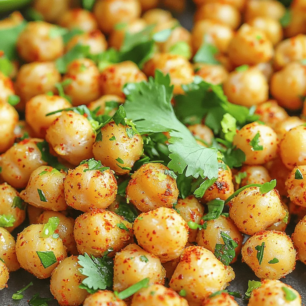 Für die Zubereitung von Chili Lime Kichererbsen brauchst du einige einfache Zutaten. Hier ist die Liste der Hauptzutaten: - 1 Dose (425 g) Kichererbsen, abgetropft und abgespült - 2 Esslöffel Olivenöl - 1 Teelöffel Chilipulver - 1 Teelöffel geräuchertes Paprikapulver - 1/2 Teelöffel Kreuzkümmel (Cumin) - 1/2 Teelöffel Knoblauchpulver - Abgeriebene Schale von 1 Limette - Saft von 1 Limette - Salz nach Geschmack - Frischer Koriander zum Garnieren (optional) Diese Zutaten machen die Kichererbsen knusprig und voller Geschmack. Die Kichererbsen sind die Hauptquelle für Protein und Ballaststoffe. Die Gewürze in diesem Rezept sind wichtig. Sie geben den Kichererbsen den besonderen Kick. Chilipulver sorgt für Wärme. Geräuchertes Paprikapulver bringt einen rauchigen Geschmack. Kreuzkümmel hat einen erdigen, nussigen Geschmack und passt gut dazu. Knoblauchpulver gibt einen herzhaften Geschmack. Limette ist der Stern des Rezepts. Die Schale und der Saft bringen frische Säure. Diese Säure hebt die Aromen und macht die Kichererbsen noch leckerer. Frische Zutaten können das Gericht noch besser machen. Du kannst frische Limetten verwenden, um mehr Saft und Schale zu bekommen. Frischer Koriander ist eine tolle Garnitur. Er gibt einen frischen, kräuterigen Geschmack. Wenn du es schärfer magst, füge frische Chilis hinzu. Sie passen gut zu den Kichererbsen und geben dir einen extra Kick. Du kannst auch andere Kräuter wie Petersilie verwenden, wenn du Koriander nicht magst. Um die Kichererbsen vorzubereiten, öffnen Sie eine Dose mit Kichererbsen. Gießen Sie die Flüssigkeit ab und spülen Sie die Kichererbsen gründlich unter kaltem Wasser ab. Das hilft, überschüssige Stärke zu entfernen. Legen Sie die Kichererbsen auf ein Küchentuch und tupfen Sie sie trocken. Feuchtigkeit kann die Knusprigkeit beeinträchtigen. Diese Schritte sind wichtig, damit die Kichererbsen perfekt knusprig werden. Heizen Sie Ihren Air Fryer auf 200°C vor. Dies dauert etwa 5 Minuten. In einer großen Schüssel vermengen Sie die Kichererbsen mit Olivenöl und Gewürzen. Diese sind Chilipulver, Paprikapulver, Kreuzkümmel und Knoblauchpulver. Fügen Sie auch die Limettenschale und den Limettensaft hinzu. Rühren Sie gut um, bis alle Kichererbsen gleichmäßig bedeckt sind. Legen Sie dann die Kichererbsen in einer einzigen Schicht in den Air Fryer. Wenn Ihr Air Fryer klein ist, garen Sie die Kichererbsen in mehreren Durchgängen. Garen Sie sie für 15 bis 20 Minuten. Schütteln Sie den Korb nach der Hälfte der Zeit. Um die perfekte Konsistenz zu erreichen, achten Sie darauf, dass die Kichererbsen gut trocken sind. Wenn sie feucht sind, werden sie nicht knusprig. Garen Sie die Kichererbsen bis sie goldbraun sind. Wenn Sie sie zu lange garen, können sie verbrennen. Nach dem Garen lassen Sie die Kichererbsen ein paar Minuten abkühlen. So bleiben sie knusprig. Garnieren Sie sie nach Wunsch mit frischem Koriander und einem Spritzer Limettensaft. Ein häufiger Fehler ist, die Kichererbsen nicht gut abzutropfen. Wenn sie zu feucht sind, werden sie nicht knusprig. Achten Sie darauf, sie gründlich zu spülen und abtropfen zu lassen. Ein weiterer Fehler ist, die Kichererbsen zu dicht im Air Fryer zu platzieren. Dies kann zu ungleichmäßiger Garung führen. Arbeiten Sie in kleinen Mengen, um beste Ergebnisse zu erzielen. Die Schärfe der Kichererbsen lässt sich leicht anpassen. Fügen Sie mehr Chilipulver hinzu, wenn Sie es schärfer mögen. Für eine mildere Version können Sie das Chilipulver ganz weglassen. Experimentieren Sie auch mit anderen Gewürzen. Paprika oder sogar Zwiebelpulver kann den Geschmack verändern und neue Aromen hinzufügen. Olivenöl ist großartig, aber Sie können auch andere Öle verwenden. Avocadoöl hat einen hohen Rauchpunkt und ist gesund. Kokosöl gibt einen süßen Hauch, der gut mit Limette passt. Probieren Sie verschiedene Öle aus, um Ihren persönlichen Favoriten zu finden. {{image_4}} Es gibt viele Wege, Kichererbsen zu würzen. Du kannst zum Beispiel italienische Kräuter wie Oregano und Basilikum verwenden. Diese Kräuter bringen einen anderen Geschmack. Ein Hauch von Parmesan macht sie noch besser. Probiere auch süßere Gewürze wie Zimt oder Muskatnuss. Diese passen gut zu Honig oder Ahornsirup. So erhältst du eine süße Snack-Variante. Für besondere Anlässe kann man die Kichererbsen etwas aufpeppen. Füge einen Hauch von Trüffelöl hinzu, um ihnen einen luxuriösen Geschmack zu verleihen. Auch geröstete Nüsse wie Mandeln oder Pinienkerne passen gut dazu. Wenn du Gäste hast, serviere die Kichererbsen in kleinen Gläsern. Das sieht elegant aus und macht Eindruck. Kichererbsen sind vielseitig und passen gut zu anderen Snacks. Du kannst sie mit Guacamole oder Joghurt-Dips kombinieren. Diese Dips bieten eine schöne Abwechslung. Außerdem sind sie lecker in Salaten. Mische sie mit frischem Gemüse und einem spritzigen Dressing. Das macht jeden Salat aufregender. Egal, wie du sie zubereitest, Kichererbsen bleiben ein toller Snack für jeden Anlass. Bewahren Sie die Kichererbsen in einem luftdichten Behälter auf. Ein Glas oder eine Plastikbox funktioniert gut. Stellen Sie den Behälter an einen kühlen, dunklen Ort. Die Kühlung ist nicht nötig, aber es kann helfen, sie frisch zu halten. Kichererbsen bleiben etwa 3-4 Tage knusprig, wenn sie richtig gelagert sind. Nach dieser Zeit können sie weich werden. Achten Sie darauf, die Kichererbsen vor Feuchtigkeit zu schützen. Dies hilft, die Knusprigkeit zu bewahren. Wenn Sie Kichererbsen übrig haben, können Sie sie wieder aufknuspern! Geben Sie sie einfach für einige Minuten in den Air Fryer. So werden sie wieder warm und knusprig. Sie können auch ein wenig Olivenöl und Gewürze hinzufügen, um den Geschmack aufzufrischen. Es dauert etwa 15 bis 20 Minuten, um Kichererbsen im Air Fryer zu garen. Die Zeit variiert je nach Modell. Ich empfehle, den Korb nach der Hälfte der Zeit zu schütteln. So werden die Kichererbsen schön gleichmäßig knusprig. Ja, du kannst getrocknete Kichererbsen verwenden. Du musst sie zuerst einweichen und dann kochen, bis sie weich sind. Achte darauf, sie gut abzutropfen, bevor du sie würzt und in den Air Fryer gibst. Frisch gekochte Kichererbsen haben eine tolle Textur. Chili Lime Kichererbsen passen gut zu vielen Beilagen. Hier sind einige Ideen: - Frischer Salat mit Limettendressing - Reis oder Quinoa - Guacamole und Tortilla-Chips - Gemüse-Sticks mit Hummus Diese Kombinationen bringen noch mehr Geschmack und Frische auf deinen Tisch. Zusammenfassend haben wir die Hauptzutaten, die Vorbereitung und das Kochen von Chili Lime Kichererbsen behandelt. Die richtigen Gewürze machen einen großen Unterschied. Ich habe Tipps gegeben, um häufige Fehler zu vermeiden und die Aromen nach deinem Geschmack anzupassen. Denke an die verschiedenen Variationen und die besten Frischhaltetipps. Experimentieren macht Spaß und lässt dich kreativ sein. Nutze diese Tipps, um deine Kichererbsen zu perfektionieren. Genieße jedes Gericht und teile deine Ergebnisse!