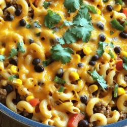 Hier sind die Zutaten, die du für die Käse-Taco-Pasta-Pfanne brauchst: - 225 g Ellbogen-Makkaroni - 450 g Rinderhackfleisch oder Putenhackfleisch - 1 Päckchen Taco-Gewürz - 1 Dose (425 g) gewürfelte Tomaten mit grünen Chilis - 480 ml Rinderbrühe - 150 g Mais (gefroren oder aus der Dose, abgetropft) - 100 g geriebenen Cheddar-Käse - 150 g schwarze Bohnen (aus der Dose, abgetropft und abgespült) - 75 g gewürfelte Paprika (beliebige Farbe) - 75 g gewürfelte Zwiebel - 2 Knoblauchzehen, gehackt - 2 Esslöffel Olivenöl - Salz und Pfeffer nach Geschmack - Frischer Koriander oder Petersilie zum Garnieren (optional) Wähle frische Zutaten für den besten Geschmack. Achte auf die Qualität des Fleisches. Frisches Rinder- oder Putenhackfleisch gibt mehr Aroma. Die gewürfelten Tomaten sollten keinen Zucker enthalten. So bleibt das Gericht gesund. Verwende gefrorenen Mais, wenn frischer nicht verfügbar ist. Er bleibt knackig und süß. Beim Käse solltest du echten Cheddar wählen. Der schmilzt gut und gibt einen tollen Geschmack. Für die Paprika kannst du jede Farbe nehmen. Jede bringt ihren eigenen süßen Geschmack mit. Wenn du kein Rinderhackfleisch hast, probiere Hähnchen oder Tofu. Tofu macht das Gericht leicht und gesund. Wenn du keine Ellbogen-Makkaroni magst, nimm Penne oder Fusilli. Diese Sorten halten die Sauce gut. Für einen schärferen Geschmack kannst du Jalapeños hinzufügen. Wenn du keinen frischen Koriander magst, nutze Petersilie. Sie sieht schön aus und schmeckt gut. Zuerst nimm eine große Pfanne und stelle sie auf mittlere Hitze. Gib zwei Esslöffel Olivenöl hinein. Wenn das Öl heiß ist, füge 75 g gewürfelte Zwiebel und 75 g gewürfelte Paprika hinzu. Brate sie 3 bis 4 Minuten lang, bis sie weich sind. Dann kommt 2 gehackte Knoblauchzehen dazu. Brate den Knoblauch eine weitere Minute, bis er duftet. Jetzt ist es Zeit für das Fleisch. Füge 450 g Rinder- oder Putenhackfleisch in die Pfanne. Zerkleinere das Fleisch mit einem Spatel. Brate es 5 bis 7 Minuten, bis es braun ist. Wenn zu viel Fett übrig bleibt, kannst du es abgießen. Streue 1 Päckchen Taco-Gewürz über das Fleisch und mische alles gut. Das Gewürz gibt deinem Gericht den tollen Geschmack. Gieße 1 Dose gewürfelte Tomaten mit grünen Chilis und 480 ml Rinderbrühe in die Pfanne. Bring die Mischung zum Kochen. Sobald es blubbert, rühre 225 g Ellbogen-Makkaroni ein. Reduziere die Hitze auf niedrig und decke die Pfanne ab. Lass die Pasta 10 bis 12 Minuten köcheln. Rühre zwischendurch um, bis die Pasta al dente ist. Wenn die Pasta fertig ist, füge 150 g schwarze Bohnen und 100 g geriebenen Cheddar-Käse hinzu. Rühre gut um, bis der Käse schmilzt und die Mischung cremig wird. Schmecke das Gericht mit Salz und Pfeffer ab und garniere es nach Belieben mit frischem Koriander oder Petersilie. Für die beste Pasta in deiner Käse-Taco-Pasta-Pfanne ist Timing wichtig. Koche die Ellbogen-Makkaroni genau 10-12 Minuten. Achte darauf, sie al dente zu garen. Du willst, dass sie weich, aber nicht matschig sind. Probiere eine Nudel vor dem Abgießen. So weißt du, ob sie perfekt ist. Du kannst die Aromen dieser Pfanne einfach erweitern. Füge etwas frisch gehackten Chili hinzu, wenn du es scharf magst. Ein Spritzer Limettensaft kann ebenfalls helfen. Wenn du mehr Gemüse magst, sind Zucchini oder Spinat tolle Optionen. Diese Zutaten bringen Farbe und Frische in dein Gericht. Die Sauce sollte cremig, aber nicht zu flüssig sein. Wenn sie zu dick ist, füge etwas mehr Rinderbrühe hinzu. Ist sie zu flüssig, koche die Mischung einfach einige Minuten länger. Der Käse hilft, die Sauce dick und lecker zu machen. Rühre ihn gut unter, damit er gleichmäßig schmilzt. {{image_4}} Du kannst die Käse-Taco-Pasta-Pfanne leicht vegetarisch machen. Ersetze einfach das Hackfleisch durch eine Mischung aus schwarzen Bohnen und Linsen. Das gibt dir den gleichen tollen Geschmack und die tolle Textur. Du kannst auch Tofu verwenden. Brate es in kleine Stücke und füge es der Pfanne hinzu. So bleibt dein Gericht voll von Proteinen und Ballaststoffen. Wenn du nach neuen Geschmäckern suchst, probiere verschiedene Gewürze aus. Statt Taco-Gewürz kannst du Cajun-Gewürz oder sogar italienische Kräuter verwenden. Diese Varianten geben dem Gericht einen ganz neuen Twist. Füge auch etwas Paprika oder Kreuzkümmel hinzu, um die Aromen zu verstärken. Eine Prise Chili macht es schärfer, wenn du es würziger magst. Du kannst die Pasta nach Belieben anpassen. Füge frisches Gemüse wie Zucchini oder Spinat hinzu. Diese Zutaten bringen Farbe und Nährstoffe in die Pfanne. Wenn du mehr Käse liebst, kannst du Mozzarella oder Gouda verwenden. Auch Jalapeños sind lecker, wenn du ein wenig Schärfe magst. Sei kreativ und mache das Gericht zu deinem eigenen! Um Reste von deiner Käse-Taco-Pasta-Pfanne gut zu lagern, lasse das Gericht zuerst abkühlen. Fülle es dann in einen luftdichten Behälter. So bleibt der Geschmack frisch. Du kannst die Reste bis zu drei Tage im Kühlschrank aufbewahren. Achte darauf, dass der Behälter gut verschlossen ist, um Gerüche zu vermeiden. Um die Reste wieder aufzuwärmen, kannst du die Mikrowelle oder den Herd verwenden. Bei der Mikrowelle stelle die Leistung auf mittel und erhitze in kurzen Intervallen. Rühre nach jedem Intervall um, um gleichmäßige Wärme zu erreichen. Wenn du den Herd nutzt, gib die Pasta in eine Pfanne und füge etwas Brühe oder Wasser hinzu. Erhitze sie bei mittlerer Hitze und rühre regelmäßig. So bleibt die Pasta nicht trocken. Im Kühlschrank hält die Käse-Taco-Pasta-Pfanne bis zu drei Tage. Wenn du sie länger aufbewahren möchtest, kannst du sie einfrieren. Fülle die kalte Pasta in einen gefrierfesten Behälter. Im Gefrierschrank bleibt sie bis zu drei Monate haltbar. Zum Auftauen stelle die gefrorene Pasta einfach über Nacht in den Kühlschrank. Die Zubereitung dauert nur 30 Minuten. Du brauchst etwa 10 Minuten für die Vorbereitung und 20 Minuten zum Kochen. Dies macht es einfach, ein schnelles Abendessen zu zaubern. Jeder Schritt ist einfach und schnell, sodass du mehr Zeit zum Genießen hast. Ja, du kannst die Pasta im Voraus zubereiten. Koche die Pasta und lagere sie in einem Behälter im Kühlschrank. Wenn du bereit bist zu essen, erwärme die Pasta in einer Pfanne mit etwas Brühe. Das hält die Pasta feucht und lecker. Zu dieser Käse-Taco-Pasta-Pfanne passen viele Beilagen. Hier sind einige tolle Ideen: - Ein frischer grüner Salat - Guacamole oder Avocadoscheiben - Tortilla-Chips mit Salsa - Sauerrahm oder Joghurt als Topping Diese Beilagen ergänzen den Geschmack und machen das Essen noch besser. Diese Anleitung hat gezeigt, wie man eine leckere Käse-Taco-Pasta-Pfanne zubereitet. Wir haben die richtigen Zutaten, Tipps zur Zubereitung und Variationen behandelt. Denke daran, beim Lagern und Wiedererwärmen auf die Haltbarkeit zu achten. So bleibt das Gericht frisch und schmackhaft. Experimentiere mit verschiedenen Geschmäckern, um es anzupassen. Dadurch wird es noch spannender. Viel Spaß beim Kochen und Entdecken neuer Rezepte!
