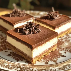 Für die cremige Füllung brauchen wir: - 450 g Frischkäse, weich - 1 Tasse Nutella - 1/2 Tasse Puderzucker - 1 Teelöffel Vanilleextrakt - 1 Tasse Schlagsahne Diese Zutaten machen die Mischung reich und lecker. Der Frischkäse gibt eine tolle Textur, während Nutella den Schokoladengeschmack bringt. Puderzucker sorgt für die Süße und Vanille rundet alles ab. Die Schlagsahne macht die Füllung leicht und luftig. Die Kruste ist einfach und benötigt: - 1 Tasse Graham-Cracker-Brösel - 1/4 Tasse geschmolzene Butter - 1/4 Tasse Kristallzucker Diese drei Zutaten sind perfekt für eine knusprige Basis. Die Graham-Cracker-Brösel geben den Crunch. Die Butter hält alles zusammen, und der Zucker fügt einen Hauch von Süße hinzu. Für die Dekoration gibt es viele Optionen: - Schokoladenspäne - Kakaopulver Diese Dekorationen sind einfach, aber effektiv. Schokoladenspäne sorgen für einen schönen Look und zusätzlichen Geschmack. Kakaopulver gibt ein elegantes Finish. Du kannst auch frische Beeren oder Minzblätter verwenden, um mehr Farbe auf deinen Teller zu bringen. Zuerst nimmst du eine mittelgroße Schüssel. Du gibst die Graham-Cracker-Brösel, die geschmolzene Butter und den Kristallzucker hinein. Mit einem Löffel oder einer Gabel rührst du die Mischung gut um. Sie sollte sich wie feuchter Sand anfühlen. Danach drückst du die Mischung in eine 20x20 cm große Backform. Achte darauf, dass die Kruste gleichmäßig ist. Jetzt stellst du die Form für 10 Minuten in den Kühlschrank. So wird die Kruste fester. In einer großen Schüssel schlägst du den weichen Frischkäse mit einem elektrischen Mixer. Mische ihn auf mittlerer Geschwindigkeit, bis er glatt ist. Jetzt fügst du Nutella, Puderzucker und Vanilleextrakt hinzu. Mische alles gut, bis es keine Klumpen mehr gibt. In einer anderen Schüssel schlägst du die Schlagsahne steif. Achte darauf, dass sich feste Spitzen bilden. Hebe die Schlagsahne vorsichtig unter die Nutella-Mischung. So bleibt die Füllung luftig und leicht. Gieße die Nutella-Cheesecake-Mischung gleichmäßig auf die gekühlte Kruste. Streiche die Oberfläche glatt. Decke die Form mit Frischhaltefolie ab und stelle sie für mindestens 4 Stunden in den Kühlschrank. So festigt sich die Mischung. Wenn alles fest ist, schneide die Cheesecake-Quadrate in Stücke. Serviere sie kalt. Du kannst sie mit Schokoladenspänen oder Kakaopulver dekorieren, um das Dessert noch schöner zu machen. Eine gute Kruste ist der Schlüssel zu jedem Cheesecake. Verwende frische Graham-Cracker-Brösel. Mische sie gut mit geschmolzener Butter und Kristallzucker. Drücke die Mischung fest in die Backform. So bleibt die Kruste stabil. Kühle die Kruste für zehn Minuten. Das hilft, sie fester zu machen. Die Füllung sollte glatt und cremig sein. Schlage den Frischkäse zuerst gut auf. Achte darauf, dass er weich ist. Füge Nutella, Puderzucker und Vanilleextrakt hinzu. Mische alles gut, bis keine Klumpen mehr da sind. Schlage die Sahne steif. Hebe sie vorsichtig unter die Nutella-Mischung. So bleibt die Füllung leicht und luftig. Präsentiere die Cheesecake-Quadrate auf einem schönen Teller. Du kannst sie mit Schokoladenspänen dekorieren. Eine zarte Staubschicht aus Kakaopulver macht sie noch hübscher. Diese kleinen Details machen das Dessert besonders. Stelle sicher, dass sie gut gekühlt sind, bevor du sie servierst. Dann sind sie am leckersten. {{image_4}} Nutella ist lecker, aber nicht die einzige Option. Du kannst auch andere Aufstriche verwenden. Probiere Erdnussbutter für einen nussigen Geschmack. Mandel- oder Cashewbutter sind ebenfalls gute Alternativen. Sie geben deiner Cheesecake-Füllung eine neue Note. Darüber hinaus sind auch vegane Schokoladencremes eine tolle Wahl. Sie machen das Dessert für alle zugänglich. Wenn du eine glutenfreie Kruste möchtest, gibt es einfache Lösungen. Ersetze die Graham-Cracker durch glutenfreie Kekse. Achte darauf, dass die Kekse keinen Gluten enthalten. Du kannst auch Mandelmehl verwenden. Mische es mit geschmolzener Butter und Zucker. Das gibt einen tollen Geschmack und eine feste Struktur. Diese Optionen sind einfach und schmecken fantastisch. Experimentiere mit verschiedenen Geschmäckern, um deine Cheesecake-Quadrate zu personalisieren. Füge ein paar Esslöffel Karamellsoße hinzu, um eine süße Note zu erhalten. Oder benutze Fruchtpüree wie Himbeere oder Erdbeere für einen frischen Akzent. Du kannst auch etwas Espresso oder Kaffee hinzufügen. Das intensiviert den Schokoladengeschmack und macht es noch köstlicher. Die No-Bake Nutella Cheesecake Squares sind einfach zu lagern. Du solltest die Quadrate in einem luftdichten Behälter aufbewahren. So bleiben sie frisch und lecker. Stelle sicher, dass der Behälter nicht zu voll ist, damit die Cheesecake-Quadrate nicht zerdrückt werden. Im Kühlschrank halten sie sich bis zu fünf Tage. Wenn du die Cheesecake-Quadrate länger aufbewahren möchtest, gibt es einige Tipps. Achte darauf, sie gut abzudecken. Du kannst Frischhaltefolie oder einen Deckel verwenden. So bleibt der Geschmack frisch. Wenn du sie in Portionen aufteilst, ist es einfacher, sie nach Bedarf zu nehmen. Du kannst die Cheesecake-Quadrate auch einfrieren. Schneide sie in Stücke, bevor du sie einfrierst. Lege sie dann in einen Gefrierbeutel oder einen luftdichten Behälter. Vergiss nicht, das Datum darauf zu schreiben. So weißt du, wie lange sie schon im Gefrierfach sind. Im Gefrierfach halten sie bis zu drei Monate. Zum Auftauen lege sie einfach in den Kühlschrank, bis sie weich sind. Die Cheesecake-Masse sollte mindestens 4 Stunden im Kühlschrank kühlen. Dies hilft, die Masse fest und schnittfest zu machen. Wenn du Zeit hast, lasse sie über Nacht kühlen. So wird der Geschmack noch besser. Ja, du kannst diese Cheesecake-Quadrate ohne Gluten machen. Verwende glutenfreie Graham-Cracker oder eine andere glutenfreie Keksbasis. Achte darauf, dass alle anderen Zutaten auch glutenfrei sind. So kannst du alle Gäste glücklich machen. Du kannst den Geschmack von Nutella leicht variieren. Füge zum Beispiel etwas Kakaopulver hinzu, um den Schokoladengeschmack zu verstärken. Du könntest auch Erdnussbutter oder andere Nussbutter mischen. Für einen fruchtigen Geschmack, füge pürierte Beeren hinzu. Du hast alle wichtigen Schritte für einen leckeren Cheesecake gelernt. Wir haben die Zutaten für die Mischung und die Kruste besprochen. Auch die Dekoration und Variationen wurden behandelt. Mit den Tipps gelingt dir die perfekte Kruste und die richtige Füllung mit Leichtigkeit. Denke daran, wie du deinen Cheesecake lagerst, damit er lange frisch bleibt. Diese einfache Anleitung hilft dir, einen tollen Cheesecake zuzubereiten. Viel Spaß beim Ausprobieren und Genießen!