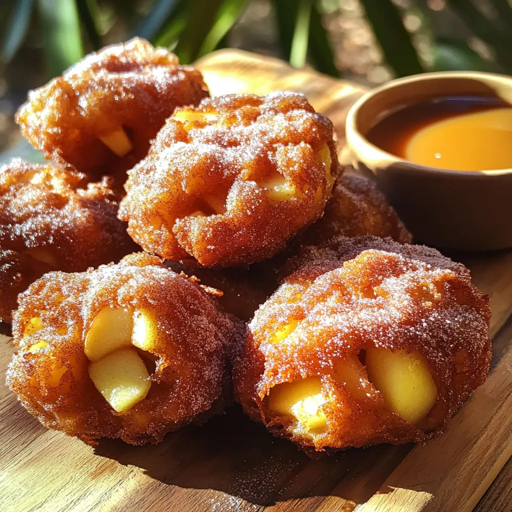 Für die Zimt-Zucker Apfel-Krapfen benötigst du einige einfache Zutaten. Hier sind die Hauptzutaten: - 2 mittelgroße Äpfel (Granny Smith oder Honeycrisp), geschält und gewürfelt - 1 Tasse Weizenmehl - 1/2 Tasse Zucker (plus zusätzlich für die Beschichtung) - 1 Teelöffel Backpulver - 1/2 Teelöffel Salz - 1 Teelöffel gemahlener Zimt (plus zusätzlich für die Beschichtung) - 1/2 Tasse Milch - 1 großes Ei - 1 Teelöffel Vanilleextrakt - Öl zum Frittieren Diese Zutaten sind leicht zu finden und machen die Krapfen lecker und saftig. Die Äpfel geben den Krapfen eine süße und fruchtige Note. Wenn du einen extra süßen Touch magst, kannst du einen Zuckerguss machen. Hier sind die Zutaten dafür: - 1/2 Tasse Puderzucker (für den Zuckerguss) - Milch, um die richtige Konsistenz zu erreichen Der Zuckerguss ist eine tolle Ergänzung. Er macht die Krapfen noch festlicher und süßer. Die Wahl der Äpfel ist wichtig für den Geschmack. Hier sind einige Tipps: - Wähle Äpfel wie Granny Smith oder Honeycrisp. Sie sind fest und süß-sauer. - Achte darauf, dass die Äpfel frisch sind. Druckstellen oder braune Stellen sind ein Zeichen für schlechte Qualität. - Fühle die Äpfel. Sie sollten fest in der Hand liegen. Weiche Äpfel sind oft überreif. Mit diesen Tipps wählst du die besten Äpfel für deine Krapfen. Sie werden den Unterschied in Geschmack und Textur machen. Zuerst bereiten wir den Teig vor. In einer mittelgroßen Schüssel vermischen wir: - 1 Tasse Weizenmehl - 1/2 Tasse Zucker - 1 Teelöffel Backpulver - 1/2 Teelöffel Salz - 1 Teelöffel gemahlener Zimt Wir rühren alles gut mit einem Schneebesen. In einer anderen Schüssel mischen wir: - 1/2 Tasse Milch - 1 großes Ei - 1 Teelöffel Vanilleextrakt Rühren Sie, bis alles gut vermischt ist. Gießen Sie die feuchten Zutaten in die trockenen und rühren Sie vorsichtig um. Jetzt fügen wir die gewürfelten Äpfel hinzu. Diese sollten vorher geschält und in kleine Stücke geschnitten werden. Falten Sie die Äpfel vorsichtig in den Teig. Jetzt kommt der spannende Teil: das Frittieren! Erhitzen Sie in einer tiefen Pfanne oder Fritteuse etwa 5 cm Öl. Die Temperatur sollte etwa 175°C (350°F) betragen. Verwenden Sie einen Löffel oder einen kleinen Eisportionierer. Geben Sie die Teigmischung esslöffelweise in das heiße Öl. Achten Sie darauf, die Pfanne nicht zu überfüllen. Frittieren Sie die Krapfen für etwa 2-3 Minuten auf jeder Seite, bis sie goldbraun sind. Nehmen Sie die Krapfen mit einem Schaumlöffel heraus und legen Sie sie auf einen Teller mit Küchenpapier, um das überschüssige Öl abtropfen zu lassen. Während die Krapfen noch warm sind, bereiten wir die Zimt-Zucker Beschichtung vor. In einer flachen Schüssel mischen wir: - Zusätzlichen Zucker - Gemahlenen Zimt Wälzen Sie die Krapfen in dieser Mischung, bis sie gleichmäßig überzogen sind. Für einen leckeren Zuckerguss können Sie Puderzucker mit etwas Milch verrühren, bis die Konsistenz flüssig ist. Träufeln Sie diesen über die Krapfen nach Belieben. Ein häufiger Fehler ist, die Äpfel zu klein zu schneiden. Große Stücke geben mehr Geschmack. Achte darauf, die Äpfel gleichmäßig zu würfeln. So bleiben sie gut im Teig. Ein anderer Fehler ist, den Teig zu lange zu mischen. Mische nur so lange, bis alles verbunden ist. Ein überbearbeiteter Teig kann zäh werden. Frittieren ist eine Kunst. Achte darauf, das Öl auf 175 °C zu erhitzen. Zu kaltes Öl lässt die Krapfen aufweichen. Zu heißes Öl verbrennt sie schnell. Mache einen kleinen Test mit einem Teigstück. Wenn es blubbert und hochkommt, ist das Öl bereit. Frittiere die Krapfen in kleinen Portionen. So bleibt die Temperatur konstant und sie werden gleichmäßig goldbraun. Kreativität ist wichtig in der Küche! Probiere, etwas Muskatnuss oder Kardamom in den Teig zu geben. Diese Gewürze passen gut zu Zimt. Du kannst auch geriebene Zitronenschale hinzufügen. Das bringt frische Aromen. Für Schokoladenliebhaber sind Schokoladenstückchen eine tolle Idee. Sie schmelzen beim Frittieren und machen die Krapfen noch köstlicher. {{image_4}} Um diese Krapfen glutenfrei zu machen, tauschen Sie das Weizenmehl gegen eine glutenfreie Mehlmischung aus. Achten Sie darauf, eine Mischung zu wählen, die gut für Backwaren geeignet ist. Viele Marken bieten eine 1:1-Alternative an. Diese Mischung sorgt für die richtige Textur. Die restlichen Zutaten bleiben gleich. Die Krapfen werden ebenso lecker und fluffig. Für eine vegane Version verwenden Sie statt des Eies einen Esslöffel Apfelmus oder einen halben zerdrückten Bananen. Diese Zutaten helfen, die Feuchtigkeit zu bewahren. Ersetzen Sie die Milch durch pflanzliche Milch wie Mandel- oder Hafermilch. Achten Sie auch darauf, einen veganen Zuckerguss zu machen. Puderzucker und pflanzliche Milch passen perfekt zusammen. So bleiben die Krapfen vegan und schmackhaft. Sie können die Krapfen mit verschiedenen Füllungen aufpeppen. Eine köstliche Option ist Karamell oder Schokoladensauce. Einfach in die Mitte der Krapfen spritzen, bevor Sie sie frittieren. Für einen zusätzlichen Crunch können Sie gehackte Nüsse oder Schokoladenstückchen im Teig verwenden. Als Topping probieren Sie frische Früchte oder einen Spritzer Zitronensaft. Diese Ideen bringen zusätzlichen Geschmack und Farbe auf den Teller. Um die Krapfen frisch zu halten, lege sie in einen luftdichten Behälter. Achte darauf, sie vollständig abkühlen zu lassen, bevor du sie lagerst. Wenn du sie warm reinlegst, kann sich Feuchtigkeit bilden. Feuchte Krapfen sind nicht lecker. Du kannst die Krapfen auch einfrieren. Lass sie zuerst abkühlen und lege sie dann in einen Gefrierbeutel. Drücke die Luft heraus, bevor du den Beutel schließt. So bleiben sie bis zu einem Monat frisch. Wenn du sie später essen möchtest, kannst du sie einfach auftauen. Um die Krapfen wieder aufzuwärmen, lege sie in den Ofen. Heize den Ofen auf 180 °C vor und backe sie für etwa 5-10 Minuten. So werden sie wieder knusprig. Du kannst sie auch in der Mikrowelle aufwärmen, aber dann werden sie nicht so knusprig. Die Krapfen schmecken frisch am besten. Du kannst sie jedoch bis zu drei Tage aufbewahren. Lagere sie in einem luftdichten Behälter. So bleiben sie weich und lecker. Wenn du sie länger aufbewahren möchtest, friere sie ein. In einem Gefrierbeutel halten sie bis zu drei Monate. Vor dem Essen einfach aufwärmen. Ja, du kannst andere Obstsorten verwenden! Birnen oder Pflaumen passen gut. Schneide sie in kleine Stücke, genau wie die Äpfel. Diese Früchte bringen neue Geschmäcker. Achte darauf, dass sie reif und süß sind. Das macht deine Krapfen noch besser. Wenn der Teig zu flüssig ist, füge mehr Mehl hinzu. Eine kleine Menge hilft, den Teig dicker zu machen. Rühre gut um, bis die Konsistenz stimmt. Du kannst auch die Äpfel etwas abtropfen lassen. So kommt weniger Flüssigkeit in den Teig. Die Zimt-Zucker Apfel-Krapfen sind einfach lecker. Wir haben die besten Zutaten und Schritte genannt. Die Tipps helfen dir beim Frittieren und bei der Auswahl der Äpfel. Variationen wie glutenfreie oder vegane Krapfen bringen Vielfalt. Du kannst auch Ideen für Füllungen ausprobieren. Denke daran, wie man die Krapfen lagert, damit sie frisch bleiben. Mit diesem Wissen gelingt dir jedes Mal ein köstliches Ergebnis. Viel Spaß beim Ausprobieren!