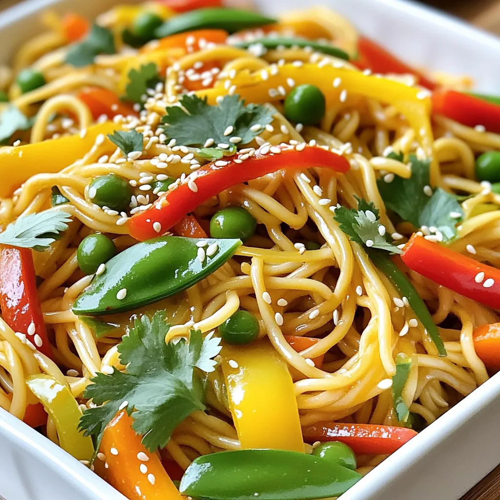 Für ein köstliches Lo Mein benötigst du folgende Zutaten: - 225 g Lo Mein-Nudeln (oder Spaghetti, falls nicht verfügbar) - 1 Tasse geschnittene Paprika (rot und gelb) - 1 Tasse Zuckerschoten, geputzt - 1 Tasse Karotten, in feine Streifen geschnitten - 3 Frühlingszwiebeln, in Ringe geschnitten - 2 Knoblauchzehen, fein gehackt - 1 Esslöffel Ingwer, gerieben Diese Hauptzutaten machen dein Gericht bunt und gesund. Du kannst die Gemüse nach deinem Geschmack anpassen. Die richtigen Gewürze und Öle bringen dein Lo Mein zum Leben: - 2 Esslöffel Sesamöl - 1 Esslöffel Olivenöl - 3 Esslöffel Sojasoße - 1 Esslöffel Austernsoße (optional für zusätzlichen Geschmack) - 1 Esslöffel Honig oder Ahornsirup - Salz und Pfeffer nach Geschmack Sesamöl gibt deinem Gericht einen nussigen Geschmack. Sojasoße sorgt für die nötige Salzigkeit und Tiefe. Die Garnierungen machen dein Lo Mein besonders: - Sesamkörner zum Garnieren - Frische Korianderblätter zur Garnierung Ein Spritzer frischer Limette passt ebenfalls gut dazu. Diese einfachen Zutaten bringen Farbe und Frische auf deinen Teller. Zuerst kochen Sie die Lo Mein-Nudeln. Nehmen Sie einen großen Topf und fügen Sie Wasser hinzu. Bringen Sie das Wasser zum Kochen. Geben Sie dann die Nudeln ins Wasser und kochen Sie sie gemäß den Anweisungen. Dies dauert etwa 3-5 Minuten. Wenn sie weich sind, gießen Sie sie ab. Fügen Sie einen kleinen Schuss Sesamöl hinzu und vermengen Sie die Nudeln gut. Das Öl hilft, das Verkleben zu verhindern. Jetzt ist es Zeit, das Gemüse vorzubereiten. Schneiden Sie die Paprika in kleine Stücke und die Karotten in feine Streifen. Putzen Sie die Zuckerschoten gründlich. In einer großen Pfanne erhitzen Sie das Olivenöl bei mittlerer bis hoher Hitze. Fügen Sie den gehackten Knoblauch und den geriebenen Ingwer hinzu. Rühren Sie schnell um, damit sie duften. Geben Sie dann die geschnittenen Paprika, Karotten und Zuckerschoten in die Pfanne. Braten Sie das Gemüse 3-4 Minuten lang an, bis es leicht weich wird, aber noch knusprig bleibt. In einer kleinen Schüssel vermengen Sie die Sojasoße, die Austernsoße (wenn Sie möchten), den Honig oder Ahornsirup sowie eine Prise Salz und Pfeffer. Gießen Sie die Soße über das Gemüse in der Pfanne. Fügen Sie die gekochten Nudeln hinzu. Rühren Sie alles gut um, bis die Nudeln und das Gemüse gleichmäßig mit der Soße bedeckt sind. Kochen Sie die Mischung 2-3 Minuten lang weiter, damit alles warm wird. Vergessen Sie nicht, oft umzurühren. Nehmen Sie das Gericht vom Herd und streuen Sie Sesamkörner und frische Korianderblätter darüber, bevor Sie servieren. Um die perfekten Lo Mein-Nudeln zu machen, koche ich sie immer al dente. Das heißt, sie sollten noch etwas Biss haben. Wenn du Spaghetti verwendest, kannst du die gleiche Methode nutzen. Nach dem Kochen, abtropfen und mit etwas Sesamöl mischen. So kleben die Nudeln nicht zusammen. Das Gemüse braucht nur ein paar Minuten. Ich brate es bei mittlerer bis hoher Hitze an. Beginne mit Knoblauch und Ingwer. Sie geben viel Geschmack. Dann füge Paprika, Karotten und Zuckerschoten hinzu. Brate alles so lange, bis das Gemüse weich, aber knackig bleibt. So bleibt der frische Geschmack erhalten. Die Soße ist der Schlüssel zum Geschmack. Ich mische Sojasoße, Austernsoße, und etwas Honig oder Ahornsirup. Du kannst die Soße nach deinem Geschmack anpassen. Magst du es süßer? Füge mehr Honig hinzu. Brauchst du mehr Würze? Gib etwas mehr Sojasoße dazu. So wird dein Lo Mein ganz nach deinem Wunsch! {{image_4}} Um dein Lo Mein noch besser zu machen, füge Protein hinzu. Hähnchen, Rindfleisch oder Garnelen passen gut. Einfach das Fleisch in kleine Stücke schneiden und in der Pfanne anbraten, bevor du das Gemüse hinzufügst. Du kannst auch Tofu verwenden, wenn du eine pflanzliche Option suchst. Tofu bringt eine tolle Textur und nimmt den Geschmack der Soße auf. Für eine vegane Version kannst du den Honig durch Ahornsirup ersetzen. Das macht das Gericht süß, ohne tierische Produkte zu verwenden. Achte darauf, auch die Austernsoße wegzulassen oder durch eine vegane Soße zu ersetzen. Viele Marken bieten pflanzliche Alternativen an, die den gleichen Geschmack bieten. Experimentiere mit anderen Gemüsesorten! Brokkoli, Zucchini oder Pilze sind tolle Optionen. Du kannst auch gefrorenes Gemüse verwenden, wenn die frischen Optionen nicht verfügbar sind. Das macht die Zubereitung noch einfacher. Achte darauf, die Garzeit entsprechend anzupassen, damit alles gleichmäßig weich wird, aber knackig bleibt. Wenn du Reste von deinem Lo Mein hast, lagere sie in einem luftdichten Behälter. So bleiben die Nudeln und das Gemüse frisch. Lass das Gericht abkühlen, bevor du es in den Kühlschrank stellst. Reste halten sich gut bis zu drei Tage. Um dein Lo Mein aufzuwärmen, verwende eine Pfanne oder die Mikrowelle. In der Pfanne erhitze einen kleinen Schuss Sesamöl. Füge die Reste hinzu und rühre sie gut um. In der Mikrowelle kannst du das Gericht in 30-Sekunden-Intervallen erhitzen. Rühre es zwischendurch um, damit es gleichmäßig warm wird. Im Kühlschrank bleibt dein Lo Mein bis zu drei Tage frisch. Achte darauf, dass der Behälter gut verschlossen ist. Vor dem Essen prüfe immer den Geruch und das Aussehen. Wenn etwas seltsam aussieht, wirf es weg. So bleibt dein Essen sicher und lecker. Um Lo Mein-Nudeln selbst zu machen, brauchen Sie Mehl, Wasser und etwas Salz. Mischen Sie zuerst das Mehl mit Salz. Fügen Sie dann langsam Wasser hinzu, bis der Teig entsteht. Kneten Sie den Teig für etwa 5 Minuten. Lassen Sie ihn 30 Minuten ruhen. Rollen Sie dann den Teig dünn aus und schneiden Sie ihn in lange Streifen. Kochen Sie die Nudeln in sprudelndem Wasser für 3-4 Minuten. Lassen Sie sie abtropfen und mischen Sie etwas Sesamöl darunter, damit sie nicht kleben. Ja, Sie können andere Nudeln verwenden! Spaghetti sind eine gute Wahl, wenn Sie keine Lo Mein-Nudeln haben. Auch Udon oder Reisnudeln funktionieren gut. Denken Sie daran, die Kochzeit je nach Nudelsorte anzupassen. Achten Sie darauf, die Nudeln al dente zu kochen, damit sie beim Anbraten nicht matschig werden. Um den besten Geschmack zu erreichen, verwenden Sie gute Sojasoße und frische Zutaten. Fügen Sie Knoblauch und Ingwer für eine aromatische Basis hinzu. Das Anbraten des Gemüses bei hoher Hitze hilft, die Aromen zu intensivieren. Ein Schuss Honig oder Ahornsirup bringt eine süße Note. Experimentieren Sie mit der Soße, um den perfekten Geschmack für Ihr Gericht zu finden. Generell gilt: Weniger ist mehr! Lo Mein ist ein einfaches und leckeres Gericht, das viele Möglichkeiten bietet. Wir haben die Hauptzutaten, die Zubereitung und die besten Tipps durchgenommen. Denk daran, frisches Gemüse zu nutzen und die Aromen deinem Geschmack anzupassen. Wenn du kreativ bist, kannst du verschiedene Variationen ausprobieren, wie vegane Optionen oder proteinreiche Zutaten. Reste sind leicht zu lagern und schmecken auch später gut. Probiere es aus und finde deine perfekte Mischung!