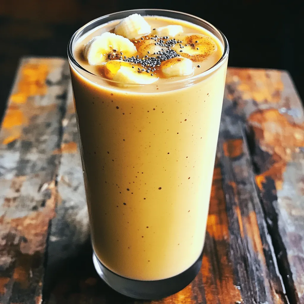Für unseren Peanut Butter Banana Protein Smoothie brauchen wir einige einfache Zutaten. Hier ist, was du brauchst: - 1 reife Banane - 2 Esslöffel natürliche Erdnussbutter - 1 Tasse ungesüßte Mandelmilch (oder eine andere Milch deiner Wahl) - 1 Portion Vanille-Proteinpulver (pflanzenbasiert oder Whey) - 1 Esslöffel Chiasamen - 1 Teelöffel Honig (optional für zusätzliche Süße) - Eine Prise Zimt - Eiswürfel (optional, für eine dickere Textur) Diese Zutaten sorgen für einen tollen Geschmack und viele Nährstoffe. Die Banane bringt Süße und eine cremige Textur. Erdnussbutter fügt gesunde Fette hinzu. Mandelmilch macht den Smoothie leicht und nahrhaft. Du kannst deinen Smoothie aufpeppen mit weiteren Zutaten. Hier sind einige Ideen: - Spinat für extra Vitamine - Haferflocken für mehr Ballaststoffe - Kakaopulver für einen schokoladigen Geschmack - Beeren für einen Fruchtkick Diese Zutaten können den Geschmack und die Nährstoffe weiter verbessern. Sei kreativ und finde deine Lieblingskombination. Die Auswahl der richtigen Zutaten macht einen großen Unterschied. Hier sind einige Tipps: - Wähle eine reife Banane. Sie sollte gelb mit kleinen braunen Punkten sein. - Greife zu natürlicher Erdnussbutter ohne Zuckerzusatz. So bleibt der Smoothie gesund. - Nutze frische oder hochwertige Mandelmilch. Das beeinflusst den Geschmack. - Achte auf ein gutes Proteinpulver. Pflanzenbasiert oder Whey, es sollte ohne Zusatzstoffe sein. Diese Tipps helfen dir, die besten Zutaten für deinen Smoothie auszuwählen. So wird dein Getränk nicht nur lecker, sondern auch gesund und nahrhaft. Zuerst schäle die reife Banane. Diese Banane gibt dem Smoothie Süße und Cremigkeit. Schneide sie in grobe Stücke. So wird das Mixen einfacher. Stelle auch die anderen Zutaten bereit: Erdnussbutter, Mandelmilch, Proteinpulver, Chiasamen, Honig und Zimt. Wenn du Eiswürfel magst, lege sie ebenfalls bereit. Gib nun die Bananenstücke in den Mixer. Füge die Erdnussbutter und die Mandelmilch hinzu. Danach kommt das Proteinpulver, die Chiasamen und der Zimt dazu. Wenn du mehr Süße willst, füge den Honig hinzu. Wenn du einen dicken Smoothie möchtest, wirf die Eiswürfel hinein. Mixe alles auf hoher Stufe. Höre auf, wenn die Mischung glatt und cremig ist. Falls nötig, schabe die Seiten des Mixers ab. Probiere den Smoothie, um die Süße zu testen. Wenn du es süßer magst, gib mehr Honig hinzu. Mixe dann kurz, um alles gut zu vermischen. Gieße den Smoothie in ein Glas und genieße ihn sofort. So bleibt er frisch und cremig. Um die perfekte Konsistenz für deinen Smoothie zu erzielen, achte auf die Menge der Flüssigkeit. Beginne mit einer Tasse Mandelmilch. Füge mehr hinzu, wenn du einen dünneren Smoothie magst. Für eine dickere Textur nimm Eiswürfel. Mixe alles gut, bis es ganz glatt ist. Wenn du es lieber cremiger magst, benutze mehr Erdnussbutter. Ein häufiger Fehler ist, zu viel Flüssigkeit hinzuzufügen. Das macht den Smoothie wässrig. Ein anderer Fehler ist, die Zutaten nicht richtig zu mixen. Achte darauf, die Seiten des Mixers abzukratzen. So vermischst du alles gleichmäßig. Ein weiterer Punkt ist die Auswahl der Banane. Nutze eine reife Banane, damit der Smoothie süß wird. Dieser Smoothie hat viele gesunde Zutaten. Bananen sind reich an Kalium. Sie helfen, deinen Blutdruck zu regulieren. Erdnussbutter liefert gesunde Fette und Eiweiß. Chiasamen fügen Ballaststoffe und Omega-3-Fettsäuren hinzu. Mandelmilch ist kalorienarm und enthält Vitamine. Wenn du Honig hinzufügst, bekommst du natürliche Süße und Antioxidantien. {{image_4}} Du kannst den Erdnussbutter-Bananen-Protein-Smoothie nach deinem Geschmack anpassen. Wenn du keine Erdnussbutter magst, probiere Mandelbutter oder Cashewbutter. Diese Varianten bringen neue Aromen. Für eine tropische Note füge Ananas oder Mango hinzu. Diese Früchte passen gut zur Banane. Wenn du Schokolade magst, verwende Schokoladen-Proteinpulver. Das macht deinen Smoothie noch schokoladiger und leckerer. Die Proteinquelle ist wichtig. Du kannst zwischen pflanzenbasiertem oder Whey-Proteinpulver wählen. Wenn du eine laktosefreie Option möchtest, nutze Erbsenprotein oder Reisprotein. Dadurch bleibt der Smoothie gesund und nahrhaft. Du kannst auch griechischen Joghurt hinzufügen. Das sorgt für zusätzliche Cremigkeit und Protein. Achte darauf, die Menge anzupassen, um die Konsistenz nicht zu verändern. Superfoods machen deinen Smoothie noch besser. Chiasamen sind schon drin, aber du kannst auch Leinsamen oder Hanfsamen hinzufügen. Diese enthalten viele Nährstoffe. Eine kleine Menge Spinat oder Grünkohl bringt Vitamine, ohne den Geschmack zu verändern. Auch Kakao-Nibs sind eine tolle Ergänzung. Sie geben einen schokoladigen Crunch. So wird dein Smoothie zum echten Power-Drink! Der Erdnussbutter-Bananen-Protein-Smoothie hält sich bis zu 24 Stunden. Am besten genießt du ihn frisch. Nach einem Tag kann die Textur und der Geschmack leiden. Achte darauf, die Zutaten gut zu mischen. So bleibt die Mischung gleichmäßig und schmackhaft. Wenn du Reste hast, bewahre den Smoothie in einem luftdichten Behälter auf. Stelle ihn in den Kühlschrank. Vor dem Trinken schüttel den Behälter gut. So vermischt sich alles wieder. Der Smoothie kann bei kühler Lagerung etwas dicker werden. Du kannst ihn mit etwas mehr Mandelmilch auflockern. Du kannst den Smoothie auch einfrieren. Gieße ihn einfach in Eiswürfelformen oder einen gefrierfesten Behälter. So hast du immer eine Portion bereit. Um ihn zu verwenden, nimm ein paar Würfel und mixe sie mit etwas Milch. So hast du einen kalten, cremigen Snack. Um den Smoothie vegan zu machen, wähle pflanzenbasiertes Proteinpulver. Nutze auch ungesüßte Mandelmilch. Diese Optionen sind perfekt für eine vegane Ernährung. Vermeide Honig, wenn du ganz vegan bleibst. Stattdessen kannst du Agavensirup oder Dattelsirup verwenden. Beide geben eine süße Note ohne tierische Produkte. Ja, du kannst andere Milchsorten verwenden. Du kannst Sojamilch, Hafermilch oder Kokosmilch wählen. Jede Sorte bringt ihren eigenen Geschmack. Experimentiere mit verschiedenen Milchsorten, um deinen Lieblingsgeschmack zu finden. Achte darauf, dass die Milch ungesüßt ist, um die Kontrolle über die Süße zu behalten. Dieser Smoothie hat viele gesunde Nährstoffe. Eine Portion enthält etwa 300 Kalorien. Er hat viel Protein durch das Proteinpulver und die Erdnussbutter. Die Banane liefert Ballaststoffe und Vitamine. Chiasamen fügen gesunde Fette hinzu. Wenn du Honig verwendest, steigert das die Kalorienzahl leicht. Ein Smoothie ist mehr als nur ein Getränk. Wir haben die Hauptzutaten, zusätzliche Optionen und Tipps zur Auswahl besprochen. Der Mixvorgang ist einfach, und das Anpassen der Süße macht Spaß. Du kannst tolle Variationen ausprobieren und sogar Superfoods hinzufügen. Achte bei der Lagerung darauf, wie lange dein Smoothie hält. Denke daran, dass du auch vegane Alternativen und verschiedene Milchsorten nutzen kannst. Mit diesen Tipps kannst du gesunde und leckere Smoothies zubereiten, die dir gut tun. Mach dich bereit, kreativ zu sein!