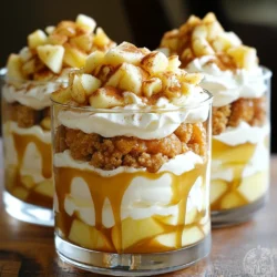 - 4 Apfelwein Donuts - 2 Tassen Vanillepudding - 1 Tasse Schlagsahne - 1 Tasse gewürfelte Äpfel - 1 Teelöffel Zimt - 2 Esslöffel brauner Zucker Die Hauptzutaten sind die Basis für deinen Apfelwein Donut Trifle. Die Apfelwein Donuts geben den Bechern einen tollen Geschmack und eine weiche Textur. Vanillepudding bringt eine cremige Füllung. Schlagsahne sorgt für eine luftige Schicht, während die gewürfelten Äpfel Frische und Knusprigkeit hinzufügen. Zimt und brauner Zucker runden das Ganze ab und bringen süße Aromen. - Karamellsauce - Zusätzlicher Zimt - Zerstoßene Nüsse zur Garnierung Die optionalen Zutaten sind das i-Tüpfelchen für dein Dessert. Karamellsauce macht das Ganze noch süßer. Ein bisschen zusätzlicher Zimt verstärkt den Geschmack und bringt mehr Tiefe. Zerstoßene Nüsse geben einen knackigen Kontrast und machen die Präsentation schöner. Du kannst sie nach Belieben hinzufügen. Mit diesen Zutaten kannst du sicherstellen, dass dein Apfelwein Donut Trifle ein Hit wird! Zuerst nimm die gewürfelten Äpfel. Mische sie in einer kleinen Schüssel mit Zimt und braunem Zucker. So erhalten die Äpfel einen süßen und würzigen Geschmack. Lass die Mischung etwa zehn Minuten stehen. Dies hilft, den Saft der Äpfel freizusetzen. Die Aromen entfalten sich dann besser. Jetzt geht es ans Schichten. Beginne mit einer Schicht zerbröselter Apfelwein Donuts am Boden eines klaren Bechers. Diese geben der Trifle eine tolle Basis. Löffele dann eine Schicht Vanillepudding über die Donuts. Glätte den Pudding mit der Rückseite eines Löffels. Füge als Nächstes eine Schicht Schlagsahne hinzu. Du kannst dafür einen Spritzbeutel verwenden, um ein schönes Finish zu erzielen. Löffele nun die Mischung aus Zimt-Zucker-Äpfeln über die Schlagsahne. Das gibt der Trifle eine fruchtige Note. Wiederhole die Schichten, bis der Becher voll ist. Schließe mit einem großzügigen Klecks Schlagsahne ab. Garnieren kannst du die oberste Schicht mit Karamellsauce und etwas zusätzlichem Zimt. Das sieht nicht nur gut aus, sondern schmeckt auch fantastisch! - Beginne mit frischen, knackigen Äpfeln für den besten Geschmack. - Mische die gewürfelten Äpfel mit Zimt und braunem Zucker. Lass sie zehn Minuten stehen. So geben die Äpfel ihren Saft ab und schmecken besser. - Serviere die Trifle Becher kalt. So schmecken sie am besten und die Aromen kommen klar zur Geltung. - Für die Präsentation wähle klare Becher oder Dessertgläser. Füge eine dünne Apfelscheibe am Rand hinzu, um sie elegant zu gestalten. - Nutze einen Spritzbeutel für die Schlagsahne. So kannst du ein schönes Muster spritzen. - Wähle geeignete Becher oder Gläser aus. Sie sollten stabil sein, um die Schichten gut zu halten. {{image_4}} Du kannst mit verschiedenen Apfelsorten spielen. Süße Sorten sind ideal. Sie bringen einen tollen Geschmack. Du kannst auch säuerliche Äpfel verwenden. Das gibt einen spannenden Kontrast. Beeren sind eine weitere tolle Idee. Himbeeren oder Blaubeeren passen gut. Sie bringen Farbe und Frische. Füge sie einfach zwischen die Schichten hinzu. So wird das Dessert noch fruchtiger und leckerer. Experimentiere mit Pudding. Schokoladenpudding macht die Trifle schokoladig. Auch Karamellpudding passt gut. Er gibt einen süßen, reichen Geschmack. Du kannst auch Gewürze hinzufügen. Muskatnuss gibt Wärme und Tiefe. Ingwer fügt einen scharfen Kick hinzu. Diese kleinen Änderungen machen einen großen Unterschied. Für glutenfreie Optionen nutze spezielle Donuts. Es gibt viele leckere Rezepte dafür. Du kannst auch fertige glutenfreie Donuts kaufen. Für vegane Alternativen wähle pflanzliche Puddings. Es gibt viele Sorten ohne Milch. Auch die Schlagsahne kannst du ersetzen. Verwende vegane Schlagsahne aus Kokosnuss oder Soja. So bleibt dein Dessert für alle geeignet. Um die Apfelwein Donut Trifle Cups frisch zu halten, lege sie in den Kühlschrank. Verwende luftdichte Behälter, um die Feuchtigkeit zu bewahren. Du kannst auch die Zutaten getrennt lagern. So bleiben die Donuts knusprig und die Äpfel frisch. Für die Aufbewahrung der Zutaten empfiehlt es sich, die Donuts in einem trockenen Raum zu lagern. Der Pudding sollte im Kühlschrank bleiben. Die gewürfelten Äpfel sind am besten frisch, aber du kannst sie auch bis zu einem Tag vorher schneiden und kühl lagern. Die Trifle bleibt im Kühlschrank bis zu drei Tage frisch. Nach dieser Zeit können die Aromen verblassen. Wenn du Zutaten übrig hast, kannst du sie in anderen Rezepten verwenden. Zerbröselte Donuts passen gut in Joghurt oder als Topping für Eis. Die Äpfel kannst du in Salaten oder als Snack essen. Die Zubereitung der Apfelwein Donut Trifle Becher dauert insgesamt etwa 30 Minuten. Die Vorbereitungszeit beträgt nur 20 Minuten. Du brauchst Zeit, um die Äpfel mit Zimt und Zucker zu vermengen. Danach schichtest du die Becher schnell. Ja, du kannst die Trifle im Voraus zubereiten! Bereite die Schichten vor und lagere sie im Kühlschrank. Achte darauf, die Schlagsahne erst kurz vor dem Servieren hinzuzufügen. So bleibt sie frisch und luftig. Diese Becher sind perfekt für besondere Anlässe. Sie sehen toll aus und schmecken köstlich. Du kannst sie bei Geburtstagsfeiern, Festen oder Grillpartys servieren. Jeder wird begeistert sein! Der Apfelwein Donut Trifle ist einfach und lecker. Wir haben die Hauptzutaten wie Donuts, Pudding und Äpfel besprochen. Die Anleitung hilft dir Schritt für Schritt, die perfekte Schichtdessert zu erschaffen. Die Tipps helfen dir, deine Trifle zu verfeinern und zu präsentieren. Verschiedene Variationen machen sie noch spannender! Denke daran, die Trifle kalt zu servieren, um den besten Geschmack zu genießen. Probiere es aus und lass deine Gäste staunen!