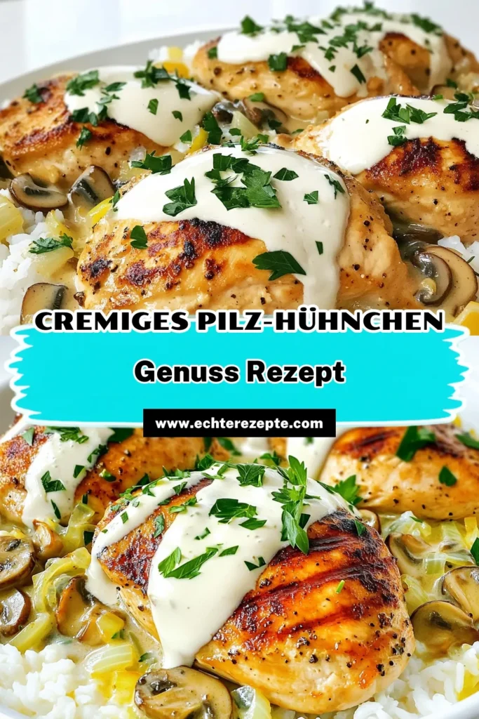 Entdecke das cremige Pilz-Hühnchen Vergnügen, das deine Geschmacksknospen verzaubern wird! Mit saftigen Hähnchenbrustfilets, zarten Pilzen und einer köstlichen Sahnesauce ist dieses einfache Rezept perfekt für ein Familienessen. Lerne, wie du es im Slow Cooker zubereitest und genieße die Aromen von Thymian und Rosmarin. Klicke jetzt, um die vollständigen Schritte und Tipps zu erfahren! #Pilzhühnchen #SlowCookerRezept #CremigeGerichte #KochenFürFamilien