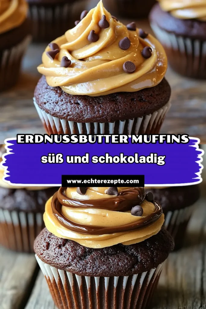 Mach deinen Tag süßer mit diesen dekadenten Schokoladen-Erdnussbutter-Muffins! Diese köstlichen Muffins sind einfach zuzubereiten und kombinieren die perfekten Aromen von schokoladiger Süße und nussiger Erdnussbutter. Mit nur wenigen Zutaten zauberst du ein unwiderstehliches Dessert, das die ganze Familie lieben wird. Klicke jetzt, um das vollständige Rezept zu entdecken und deine Backkünste auf das nächste Level zu heben!