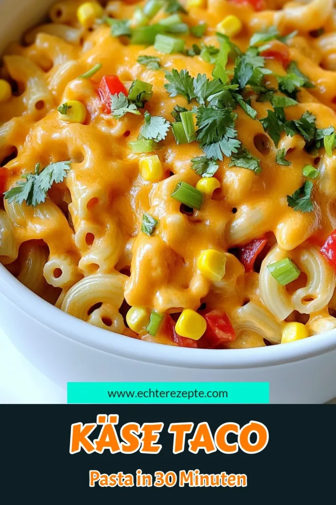Entdecke das köstliche Rezept für eine Käse-Taco-Pasta-Pfanne, das in nur 30 Minuten zubereitet ist! Diese einfache und schmackhafte Kombination aus Makkaroni, Rinderhackfleisch, würzigen Tomaten und geschmolzenem Cheddar wird deine Geschmacksknospen begeistern. Perfekt für ein schnelles Abendessen, das die ganze Familie lieben wird. Klicke jetzt, um alle Schritte und Tipps zu sehen! #KäseTacoPasta #PastaRezept #SchnelleKüche #Familienessen