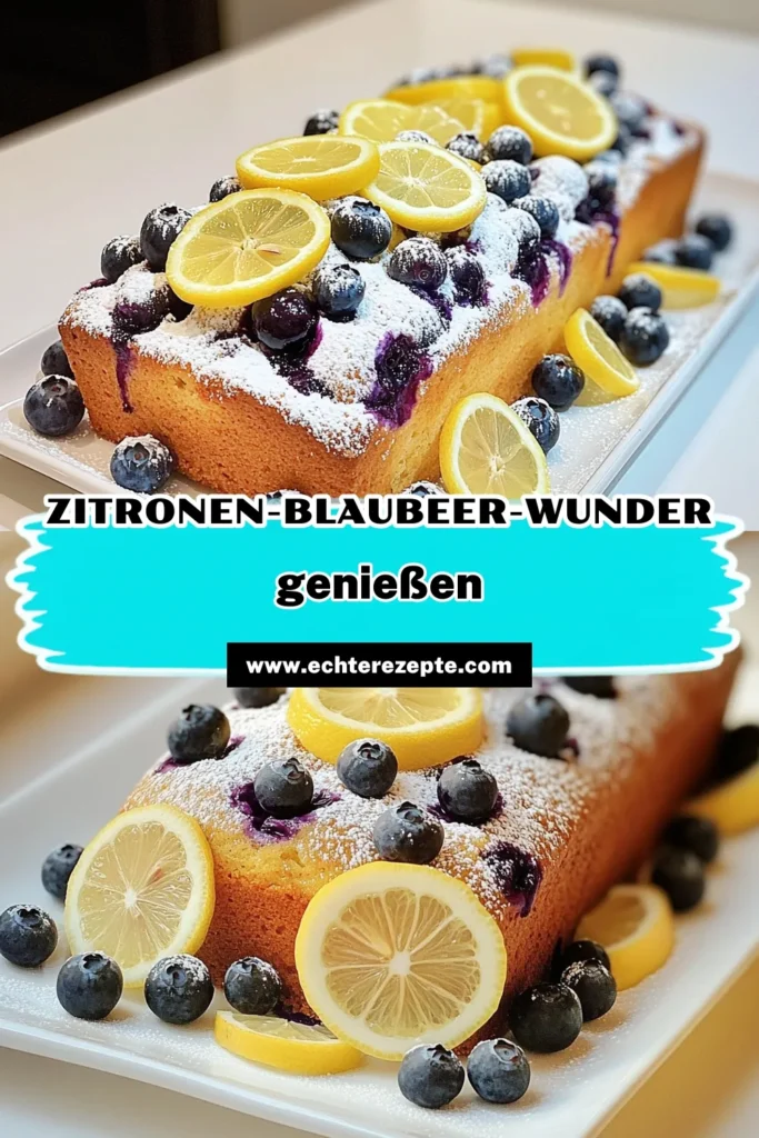 Entdecke das perfekte Rezept für einen köstlichen Zitronen-Blaubeer-Glückslast! Dieser saftige Laib vereint die frische Zitronen-Aromen mit süßen Blaubeeren und ist einfach zuzubereiten. Folge unserer Schritt-für-Schritt-Anleitung für ein unwiderstehliches Ergebnis, das deine Familie und Freunde begeistern wird. Klicke jetzt und verwandle deine Küche in eine Backstube! #ZitronenBlaubeerGlückslast #Rezept #Backen #Süßigkeiten