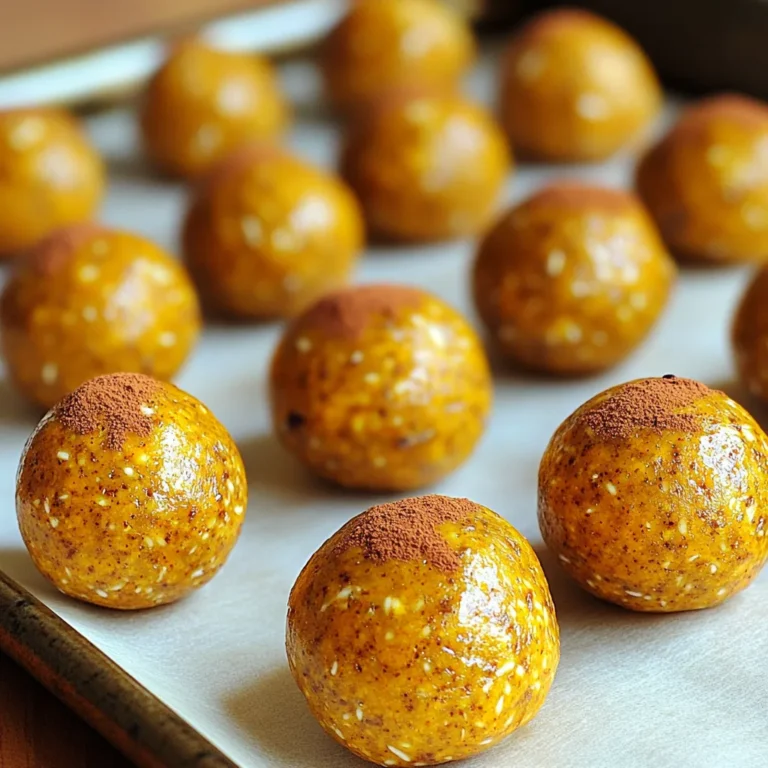 Die Hauptzutaten machen diese Bällchen lecker und nahrhaft. Du brauchst: - 1 Tasse Haferflocken - 1/2 Tasse Kürbispüree aus der Dose - 1/2 Tasse Mandeldicksaft oder einen Nussaufstrich - 1/4 Tasse Honig oder Ahornsirup - 1/4 Tasse gemahlene Leinsamen - 1 Teelöffel Kürbiskuchengewürz - 1/2 Teelöffel Vanilleextrakt - 1/4 Tasse kleine Zartbitterschokoladenstückchen (optional) - eine Prise Salz Diese Zutaten bieten eine schöne Mischung aus Aromen und Nährstoffen. Haferflocken geben dir Energie, während Kürbispüree für eine feuchte Textur sorgt. Wenn du keinen Honig oder Ahornsirup verwenden willst, gibt es Alternativen. Du kannst Agavendicksaft oder Kokosblütenzucker nehmen. Diese Süßungsmittel bieten auch einen besonderen Geschmack. Experimentiere mit verschiedenen Süßungsmitteln, um deinen Favoriten zu finden. Für noch mehr Geschmack kannst du einige Extras hinzufügen. Überlege, Walnüsse oder Mandeln zu zerhacken und in die Mischung zu geben. Datteln oder Trockenfrüchte sind ebenfalls großartig für zusätzliche Süße. Du kannst auch mehr Gewürze wie Zimt oder Ingwer hinzufügen. So machst du die Bällchen noch interessanter und schmackhafter. Um die Kürbisgewürz-Energie-Bällchen zu machen, beginne mit einer großen Rührschüssel. Gib die Haferflocken, das Kürbispüree, den Mandeldicksaft und den Honig oder Ahornsirup hinein. Rühre mit einem Löffel oder einer Gabel. Mische alles gut, bis eine dicke und klebrige Masse entsteht. Das ist der Schlüssel zu guten Bällchen. Jetzt füge die gemahlenen Leinsamen, das Kürbiskuchengewürz, den Vanilleextrakt und eine Prise Salz hinzu. Rühre nochmals gründlich um. Wenn du magst, kannst du die Zartbitterschokoladenstückchen dazugeben. Nimm eine kleine Menge der Mischung in deine Hände. Forme damit Bällchen, die etwa 2,5 cm groß sind. Achte darauf, dass sie gleichmäßig und fest sind. Lege die geformten Bällchen auf ein mit Backpapier belegtes Blech. Es ist wichtig, dass sie genug Platz haben. So kleben sie nicht zusammen. Nachdem du alle Bällchen geformt hast, stelle das Blech für mindestens 30 Minuten in den Kühlschrank. Das Kühlen hilft den Bällchen, fest zu werden. So bleiben sie in Form und schmecken besser. Bewahre die Energie-Bällchen in einem luftdichten Behälter im Kühlschrank auf. Sie halten sich bis zu einer Woche. Wenn du sie länger aufbewahren möchtest, friere sie einfach ein. Du kannst das Rezept leicht anpassen. Zum Beispiel, tausche den Honig gegen Agavendicksaft. Für eine nussige Note, füge gehackte Nüsse hinzu. Möchtest du es schokoladiger? Erhöhe die Zartbitterschokoladenstückchen. Auch die Gewürze sind flexibel. Nutze mehr Zimt oder füge Muskatnuss hinzu, um den Geschmack zu ändern. Die Mischung kann klebrig sein. Um das zu vermeiden, feuchte deine Hände an, bevor du die Bällchen formst. Ein Spritzer Wasser oder Öl hilft auch. Halte die Schüssel und Utensilien leicht ölig, damit alles gut zusammenkommt. Wenn die Mischung zu klebrig ist, füge mehr Haferflocken hinzu. Nutze eine große Rührschüssel, um die Mischung gut zu vermengen. Ein Holzlöffel oder eine Gabel ist ideal für das Mischen. Wenn du die Bällchen formst, benutze einen Esslöffel, um gleichmäßige Portionen zu bekommen. Ein Backblech mit Backpapier macht das Abstellen der Bällchen einfach und sauber. {{image_4}} Wenn du Lust auf Abwechslung hast, probiere verschiedene Geschmacksrichtungen. Du kannst zum Beispiel Erdnussbutter statt Mandeldicksaft verwenden. Das verleiht den Bällchen einen nussigen Kick. Verwende für einen fruchtigen Geschmack auch Apfelmus oder reife Bananen. Diese Optionen sind lecker und gesund. Um die Energie-Bällchen vegan zu machen, ersetze Honig durch Agavendicksaft oder Ahornsirup. Diese Süßungsmittel sind pflanzlich und bieten eine tolle Süße. Wenn du glutenfreie Haferflocken verwendest, sind die Bällchen auch glutenfrei. Achte darauf, alle Zutaten auf die glutenfreie Liste zu prüfen, um sicher zu sein. Nüsse und Trockenfrüchte bringen mehr Textur und Geschmack in die Bällchen. Du kannst Mandeln, Walnüsse oder Cashewnüsse grob hacken und hinzufügen. Trockenfrüchte wie Cranberries oder Rosinen geben süße, fruchtige Noten. Diese Zutaten machen die Bällchen noch nahrhafter und sorgen für mehr Energie. Bewahre deine Kürbisgewürz-Energie-Bällchen im Kühlschrank auf. Sie bleiben bis zu einer Woche frisch. Nutze dafür einen luftdichten Behälter. So verhindern wir, dass sie austrocknen oder Gerüche annehmen. Ich empfehle, die Bällchen in kleinen Portionen zu lagern. So hast du immer einen schnellen Snack zur Hand. Wenn du die Bällchen länger aufbewahren möchtest, friere sie ein. Das geht ganz einfach. Lege die Bällchen auf ein Backblech und friere sie für etwa zwei Stunden ein. Danach kannst du sie in einen luftdichten Behälter oder einen Gefrierbeutel umfüllen. So bleiben sie bis zu drei Monate haltbar. Zum Verzehr kannst du sie einfach über Nacht im Kühlschrank auftauen. Luftdichte Behälter sind der Schlüssel zu frischen Bällchen. Sie halten die Feuchtigkeit drinnen und die Luft draußen. Achte darauf, dass der Behälter sauber und trocken ist, bevor du die Bällchen hineinlegst. Ich empfehle, die Behälter mit einem Datum zu beschriften. So behältst du den Überblick, wie lange die Bällchen schon gelagert sind. Kürbisgewürz-Energie-Bällchen halten bis zu einer Woche im Kühlschrank. Ich bewahre sie in einem luftdichten Behälter auf. Wenn du sie länger aufbewahren möchtest, kannst du sie einfrieren. So bleiben sie frisch und lecker für bis zu drei Monate. Ja, du kannst andere Gewürze verwenden. Wenn du kein Kürbiskuchengewürz hast, mische einfach Zimt, Muskatnuss, Ingwer und Nelken. Experimentiere mit Gewürzen, die du magst. Probiere auch Kakao oder Chilipulver für einen neuen Geschmack. Ja, diese Bällchen sind gesund und nahrhaft. Sie enthalten Haferflocken, die viel Ballaststoffe bieten. Kürbispüree ist reich an Vitaminen und Mineralien. Gemahlene Leinsamen liefern wertvolle Omega-3-Fettsäuren. Diese Zutaten machen die Bällchen zu einem guten Snack für Energie und Gesundheit. Kürbisgewürz-Energie-Bällchen sind einfach zu machen und lecker. Wir haben die Zutaten besprochen, wie man die Mischung vorbereitet und die Bällchen formt. Tipps helfen, die Zubereitung zu erleichtern und Variationen eröffnen neue Geschmacksmöglichkeiten. Auch die richtige Lagerung verlängert die Haltbarkeit und Frische. Diese gesunden Snacks bieten dir viele Vorteile und passen in verschiedene Diäten. Probiere sie aus und genieße die Freiheit, dein Rezept nach deinen Wünschen anzupassen. Viel Spaß beim Experimentieren!