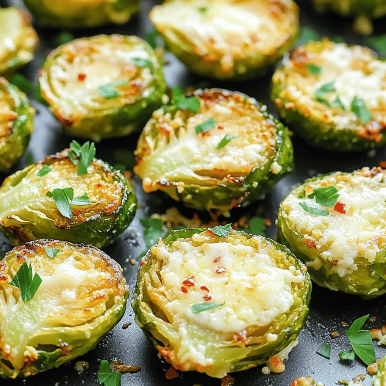 Für die Zubereitung der Air Fryer Garlic Parmesan Rosenkohl benötigst du folgende Zutaten: - 450 g Rosenkohl, halbiert - 3 Esslöffel Olivenöl - 4 Knoblauchzehen, fein gehackt - 120 g frisch geriebener Parmesan - 1 Teelöffel Salz - 1/2 Teelöffel schwarzer Pfeffer - 1/2 Teelöffel rote Pfefferflocken (optional) - Frische Petersilie, gehackt (zum Garnieren) Wenn du frischen Rosenkohl kaufst, achte auf folgende Punkte: - Die Köpfe sollten fest und grün sein. - Vermeide gelbe Blätter oder braune Flecken. - Die Röschen sollten gleichmäßig groß sein für das beste Garen. - Frischer Rosenkohl hat einen süßen, nussigen Duft. Falls du keinen frischen Parmesan hast, hier sind einige Alternativen: - Verwende Grana Padano als milderen Ersatz. - Pecorino Romano gibt einen starken Geschmack. - Veganer Käse ist eine gute Option für pflanzliche Ernährung. - Überprüfe die Verpackung, um die beste Wahl zu treffen. Die Auswahl der richtigen Zutaten macht einen großen Unterschied. Genieße die Vorbereitung und die Aromen, die du kreieren wirst! Zuerst heizen wir den Air Fryer vor. Stellen Sie ihn auf 190°C ein. Dies hilft, die Rosenkohlköpfe gleichmäßig zu garen. Ein vorgeheizter Air Fryer sorgt für ein besseres Ergebnis. Während das Gerät aufheizt, können Sie die Rosenkohlköpfe vorbereiten. Nehmen Sie die 450 g Rosenkohl und schneiden Sie sie in der Mitte durch. Legen Sie die halbierten Köpfe in eine große Schüssel. Fügen Sie 3 Esslöffel Olivenöl hinzu. Jetzt kommt der Knoblauch. Hacken Sie 4 Knoblauchzehen fein und geben Sie sie in die Schüssel. Streuen Sie 1 Teelöffel Salz und 1/2 Teelöffel schwarzen Pfeffer dazu. Wenn Sie es gerne scharf mögen, fügen Sie 1/2 Teelöffel rote Pfefferflocken hinzu. Mischen Sie alles gut, damit die Rosenkohlköpfe gleichmäßig überzogen sind. Jetzt kommt der Parmesan. Nehmen Sie 120 g frisch geriebenen Parmesan und streuen Sie ihn über die Rosenkohlköpfe. Mischen Sie vorsichtig, damit der Käse sich gleichmäßig verteilt und nicht klumpt. Legen Sie die gewürzten Rosenkohlköpfe in den Korb des Air Fryers. Achten Sie darauf, dass sie in einer einzigen Schicht liegen. Dies hilft beim gleichmäßigen Garen. Stellen Sie den Timer auf 12 bis 15 Minuten ein. Schütteln Sie den Korb nach der Hälfte der Garzeit, um ein gleichmäßiges Rösten zu erreichen. Die Rosenkohlköpfe sollten goldbraun und knusprig sein. Nach der Garzeit nehmen Sie die Rosenkohlköpfe heraus. Garnieren Sie sie mit frischer, gehackter Petersilie. Servieren Sie sie heiß als Beilage oder Snack. Genießen Sie den köstlichen Geschmack von Knoblauch und Parmesan! Um knusprige Rosenkohlköpfe zu machen, ist es wichtig, die Feuchtigkeit zu reduzieren. Beginne mit frischem, gut gewaschenem Rosenkohl. Halbiere die Köpfe und tupfe sie trocken. Das Olivenöl hilft, die Röschen knusprig zu machen. Verwende genug, aber nicht zu viel. Ein Esslöffel pro Portion reicht oft aus. Achte darauf, die Rosenkohlköpfe in einer einzigen Schicht im Air Fryer zu platzieren. Dies sorgt für eine gleichmäßige Hitzeverteilung. Gewürze und Kräuter sind der Schlüssel zu vollem Geschmack. Der Knoblauch bringt eine tolle Tiefe. Frisch gehackter Knoblauch ist am besten. Salz und Pfeffer sind wichtig, um den Geschmack zu heben. Wenn du es scharf magst, füge rote Pfefferflocken hinzu. Für frische Noten kannst du Petersilie verwenden. Diese Kräuter passen gut zu Parmesan und Rosenkohl. Für den besten Parmesan solltest du frisch geriebenen Käse verwenden. Er schmilzt besser und gibt mehr Geschmack. Streue den Parmesan gleichmäßig über die gewürzten Rosenkohlköpfe. Mische ihn vorsichtig unter, damit jeder Kopf gut überzogen ist. Wenn du mehr Käse magst, füge nach dem Garen noch etwas hinzu. So bleibt der Geschmack frisch und lecker. {{image_4}} Du kannst die Air Fryer Garlic Parmesan Brussels Sprouts leicht aufpeppen. Füge zum Beispiel Speck oder frische Zitronenschale hinzu. Diese geben einen tollen Geschmack. Auch geröstete Nüsse wie Mandeln oder Walnüsse sind eine gute Wahl. Sie bringen Crunch und Nussigkeit in das Gericht. Für mehr Farbe kannst du auch Paprika oder Karottenwürfel hinzufügen. Wenn du eine vegane Version machen möchtest, ersetze den Parmesan. Nutze stattdessen Hefeflocken für einen käsigen Geschmack. Diese Flocken sind nahrhaft und oft voll mit B-Vitaminen. Du kannst auch Cashewkäse verwenden, um die Cremigkeit zu erhalten. Olivenöl bleibt die beste Wahl für die Basis. Brüssel Sprouts sind großartig, aber andere Gemüse funktionieren auch gut im Air Fryer. Probiere zum Beispiel Blumenkohl oder Brokkoli. Diese Gemüse sind leicht verfügbar und sehr gesund. Sie benötigen ähnliche Garzeiten. Für Abwechslung kannst du auch Zucchini oder Süßkartoffeln ausprobieren. Das Gemüse kann mit den gleichen Gewürzen gewürzt werden. Sie sollten die übrig gebliebenen Rosenkohlköpfe schnell abkühlen lassen. Legen Sie sie in einen luftdichten Behälter. Es ist wichtig, dass die Rosenkohlköpfe gut verschlossen sind. So bleibt der Geschmack frisch. Sie können sie bis zu drei Tage im Kühlschrank aufbewahren. Um die Rosenkohlköpfe erneut zu erwärmen, nutzen Sie den Air Fryer. Stellen Sie ihn auf 160°C ein. Garen Sie die Rosenkohlköpfe für etwa 5-7 Minuten. So bleiben sie knusprig und lecker. Alternativ können Sie sie auch in der Mikrowelle erhitzen, aber die Textur wird nicht gleich sein. Im Kühlschrank bleiben die Rosenkohlköpfe drei Tage frisch. Wenn Sie sie länger aufbewahren möchten, frieren Sie sie ein. Legen Sie die Rosenkohlköpfe in einen Gefrierbeutel. Sie können bis zu drei Monate im Gefrierfach bleiben. Denken Sie daran, sie vor dem Einfrieren gut abzukühlen. Die Rosenkohlköpfe sollten 12 bis 15 Minuten im Air Fryer garen. Bei 190°C erreichen sie eine goldbraune, knusprige Textur. Ich empfehle, den Korb in der Mitte der Garzeit zu schütteln. So werden sie gleichmäßig gebräunt und perfekt knusprig. Ja, du kannst die Rosenkohlköpfe auch im Ofen zubereiten. Heize den Ofen auf 200°C vor. Lege die gewürzten Rosenkohlköpfe auf ein Backblech und gare sie für etwa 20 bis 25 Minuten. Wende sie nach der Hälfte der Zeit, um eine gleichmäßige Bräunung zu erzielen. Zu den Air Fryer Rosenkohl passen viele Dips gut. Ich empfehle eine einfache Knoblauchsoße oder eine cremige Ranch-Dip. Auch ein Joghurt-Dip mit frischen Kräutern schmeckt hervorragend. Probiere verschiedene Dips aus, um deinen Favoriten zu finden! Rosenkohl im Air Fryer ist einfach und lecker. Wir haben die besten Zutaten besprochen, von frischem Rosenkohl bis Alternativen zu Parmesan. Ich habe dir gezeigt, wie du deinen Air Fryer vorbereitest, die Rosenkohlköpfe zubereitest und knusprig garst. Denk daran, verschiedene Gewürze und Toppings auszuprobieren. Für die Aufbewahrung merk dir die Tipps zur Haltbarkeit und zum Wiedererwärmen. Probiere es aus und genieße dein Gericht!