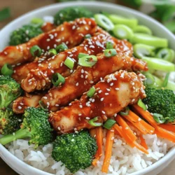 Für die Gochujang Chicken Rice Bowls brauchst du: - 500 g Hähnchenbrust, in dünne Streifen geschnitten - 2 Esslöffel Gochujang (koreanische rote Chili-Paste) - 1 Esslöffel Sojasauce - 1 Esslöffel Sesamöl - 2 Knoblauchzehen, fein gehackt - 1 Zoll Ingwer, gerieben - 1 Esslöffel Honig - 1 Tasse Jasminreis, gewaschen - 2 Tassen Wasser Diese Zutaten bilden die Basis für einen würzigen und leckeren Geschmack. In diesem Rezept sind einige wichtige Gewürze und Öle enthalten: - Sesamöl gibt einen nussigen Geschmack. - Sojasauce fügt eine salzige Tiefe hinzu. - Gochujang bringt die Schärfe mit einer süßen Note. Die Kombination dieser Zutaten macht das Gericht besonders schmackhaft. Du kannst auch frisches Gemüse hinzufügen. Hier sind einige Optionen: - 1 Tasse Brokkoliröschen - 1 Karotte, in feine Streifen geschnitten (julienned) - 2 Frühlingszwiebeln, gehackt Das Gemüse sorgt für Frische und knusprige Textur. Du kannst auch anderes Gemüse verwenden, das du magst. Beginne mit dem Hähnchen. Schneide 500 g Hähnchenbrust in dünne Streifen. Nimm eine große Schüssel und gib die Hähnchenstreifen hinein. Füge 2 Esslöffel Gochujang, 1 Esslöffel Sojasauce, 1 Esslöffel Sesamöl, 2 fein gehackte Knoblauchzehen und 1 Zoll geriebenen Ingwer hinzu. Mische alles gut. Der Gochujang gibt dem Hähnchen eine scharfe Note. Lass das Hähnchen mindestens 30 Minuten marinieren. Für besseren Geschmack kannst du es auch über Nacht marinieren. Jetzt ist es Zeit, den Reis zu kochen. Nimm 1 Tasse Jasminreis und wasche ihn gründlich. Kombiniere den Reis mit 2 Tassen Wasser in einem Topf. Bringe das Wasser zum Kochen. Reduziere die Hitze und decke den Topf ab. Lass den Reis 15 bis 20 Minuten köcheln. Wenn das Wasser ganz aufgesogen ist, lockere den Reis mit einer Gabel auf. Während der Reis kocht, bereite das Gemüse vor. Nimm 1 Tasse Brokkoliröschen und dämpfe sie in einem Dampfkorb. Dämpfe den Brokkoli 5 bis 7 Minuten. Er sollte zart sein und eine schöne grüne Farbe haben. Schneide auch 1 Karotte in feine Streifen. Sie gibt deinem Gericht Farbe und Crunch. Erhitze eine große Pfanne bei mittlerer Hitze. Gib die marinierten Hähnchenstreifen in die Pfanne. Brate das Hähnchen 5 bis 7 Minuten lang. Rühre gelegentlich um, damit es nicht anbrennt. Das Hähnchen ist fertig, wenn es durchgegart und leicht karamellisiert ist. Jetzt kannst du die Schalen anrichten. Nimm eine Schüssel und fülle sie mit dem Jasminreis. Darauf verteile das gebratene Hähnchen. Füge die gedämpften Brokkoliröschen und die juliennierten Karotten hinzu. Das Beste kommt zum Schluss! Streue gehackte Frühlingszwiebeln und Sesamkörner großzügig über die Schalen. Serviere das Gericht heiß. Genieße die Kombination aus würzig, süß und herzhaft in jedem Bissen. Um das Hähnchen richtig zu marinieren, mische Gochujang, Sojasauce und Honig. Das gibt dem Fleisch Süße und Schärfe. Verwende frischen Knoblauch und Ingwer. Diese Zutaten bringen viel Aroma. Lass das Hähnchen mindestens 30 Minuten marinieren. Für mehr Geschmack mariniere es über Nacht im Kühlschrank. Jasminreis ist einfach zuzubereiten. Mische eine Tasse Reis mit zwei Tassen Wasser. Bringe das Wasser zum Kochen. Reduziere dann die Hitze, decke den Topf ab und lasse den Reis 15 bis 20 Minuten köcheln. Achte darauf, dass das Wasser ganz aufgesogen ist. Danach lockere den Reis mit einer Gabel auf. So wird er fluffig und lecker. Das Gemüse braucht die richtige Zeit zum Garen. Dämpfe Brokkoli etwa 5 bis 7 Minuten. So bleibt er knackig und behält seine grüne Farbe. Für die Karotten reicht es, sie in feine Streifen zu schneiden. Diese können gleich zum Hähnchen in die Pfanne. Sie garen schnell und bringen Farbe ins Gericht. {{image_4}} Wenn du eine vegane Option suchst, kannst du das Hähnchen durch Tofu ersetzen. Tofu hat eine tolle Textur und nimmt den Geschmack gut auf. Schneide den Tofu in Würfel und mariniere ihn genau wie das Hähnchen. Du kannst auch Seitan verwenden, der eine fleischige Konsistenz hat. Beide Optionen sind lecker und gesund. Du kannst das Gemüse nach deinem Geschmack anpassen. Zucchini, Paprika oder Erbsen sind gute Ergänzungen. Diese Gemüse bringen Frische und Farbe in deine Schüssel. Dämpfe das Gemüse, damit es knackig bleibt. Du kannst auch Spinat oder Mangold hinzufügen, wenn du mehr Blattgemüse magst. Die Gewürze sind sehr wichtig für den Geschmack. Wenn du es schärfer magst, füge mehr Gochujang hinzu. Für eine süßere Note kannst du mehr Honig verwenden. Ein Spritzer Limettensaft bringt Frische. Experimentiere mit Knoblauch und Ingwer, um mehr Tiefe zu erreichen. Jeder kann sein Gericht nach dem eigenen Geschmack gestalten. Um die Gochujang Chicken Rice Bowls frisch zu halten, lagere sie in einem luftdichten Behälter. Achte darauf, dass der Behälter gut verschlossen ist. So verhinderst du, dass Luft und Feuchtigkeit eindringen. Du kannst die Schalen auch in einzelnen Portionen aufteilen. Das macht das Aufwärmen einfacher. Die Gochujang Chicken Rice Bowls halten sich im Kühlschrank bis zu drei Tage. Achte darauf, sie möglichst schnell nach dem Kochen zu kühlen. Lass sie nicht länger als zwei Stunden bei Raumtemperatur stehen, um Bakterien zu vermeiden. Wenn du sie länger aufbewahren möchtest, friere sie ein. Um die Bowls neu zu erhitzen, benutze die Mikrowelle oder eine Pfanne. Wenn du die Mikrowelle verwendest, decke die Schüssel ab. Dies hilft, die Feuchtigkeit zu halten. Erhitze die Bowls in Intervallen von 1-2 Minuten. Rühre zwischendurch um. Wenn du eine Pfanne nutzt, füge etwas Wasser hinzu. Dies verhindert, dass das Gericht austrocknet. So bleiben die Aromen frisch und lecker. Gochujang ist eine koreanische Chili-Paste. Sie hat eine süße und scharfe Note. Diese Paste wird aus fermentiertem Sojabohnenmehl, Reis und Chili hergestellt. Gochujang bringt Tiefe und Geschmack in viele Gerichte. Du kannst Gochujang in asiatischen Lebensmittelgeschäften oder online kaufen. Achte darauf, eine gute Qualität zu wählen. Ja, du kannst das Hähnchen im Voraus marinieren. Das gibt dem Hähnchen mehr Geschmack. Marinieren für mindestens 30 Minuten ist gut. Für einen intensiveren Geschmack mariniere es über Nacht im Kühlschrank. Denke daran, das Hähnchen gut abzudecken. So bleibt es frisch und lecker. Zu Gochujang Chicken Rice Bowls passen viele Beilagen. Hier sind einige gute Optionen: - Gedämpfter Brokkoli - Karotten in Streifen - Salat mit Gurken - Kimchi für einen würzigen Kick - Reisnudeln für eine andere Textur Diese Beilagen ergänzen den Geschmack der Schalen und bringen Abwechslung auf deinen Tisch. In diesem Artikel haben wir die besten Zutaten für Gochujang Chicken Rice Bowls erkundet. Wir haben die wichtigsten Schritte zur Zubereitung besprochen, von der Marinierung bis zum Servieren. Auch die Tipps für das Kochen und Lagern haben wir behandelt. Denken Sie daran, einfache Variationen auszuprobieren. Ob vegan oder extra Gemüse, es gibt viele Optionen. Genießen Sie diese scharfen, gesunden Schalen! Sie sind nicht nur lecker, sondern auch voller Geschmack.