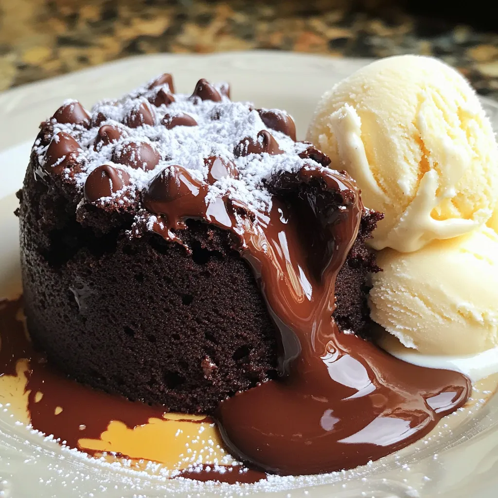 Für deinen langsamen Kochschokoladen Lava-Kuchen brauchst du: - 1 Tasse Allzweckmehl - 1 Tasse Kristallzucker - 1/2 Tasse ungesüßtes Kakaopulver - 2 Teelöffel Backpulver - 1/2 Teelöffel Salz - 1/2 Tasse Milch - 1/3 Tasse Pflanzenöl - 2 Teelöffel Vanilleextrakt - 1 Tasse halbbitterschokoladenstückchen - 1 Tasse heißes Wasser - Optional: Puderzucker zum Bestäuben oder Vanilleeis zum Servieren Ein paar Dinge können dir bei der Zubereitung helfen: - Ein großer Rührschüssel - Ein Schneebesen - Ein Teigschaber - Ein Zahnstocher zum Überprüfen der Garheit - Schüsseln zum Servieren Wähle frische Zutaten für besten Geschmack: - Mehl: Achte auf gute Qualität. Bio-Mehl hat oft mehr Geschmack. - Kakao: Nutze ungesüßtes Kakaopulver. Es sorgt für den tiefen Schokoladengeschmack. - Zucker: Kristallzucker ist perfekt. Er lässt den Kuchen süß und zart werden. - Milch: Vollmilch macht den Kuchen reichhaltiger. - Schokolade: Wähle halbbittersüße Schokoladenstückchen für die perfekte Lava. Diese Tipps helfen dir, einen wirklich köstlichen Lava-Kuchen zu machen. Schokolade und die richtige Textur machen das Erlebnis unvergesslich. Lass dich inspirieren und genieße jeden Bissen! Zuerst fette die Innenseite des Slow Cookers gut ein. Nutze Butter oder Antihaftspray. So bleibt der Kuchen nicht kleben. Diese Vorbereitung ist wichtig für ein einfaches Servieren. Nehme eine große Schüssel. Vermische dort das Allzweckmehl, den Zucker, das Kakaopulver, das Backpulver und das Salz. Rühre alles gut mit einem Schneebesen. Das sorgt dafür, dass keine Klumpen entstehen. Eine gute Mischung ist der Schlüssel zu einem gleichmäßigen Kuchen. In einer anderen Schüssel, kombiniere die Milch, das Pflanzenöl und den Vanilleextrakt. Rühre die Mischung, bis alles gut vermischt ist. Diese flüssigen Zutaten geben dem Kuchen Geschmack und Feuchtigkeit. Gieße die flüssigen Zutaten in die Schüssel mit den trockenen Zutaten. Mische alles vorsichtig mit einem Teigschaber. Rühre nur so lange, bis alles gerade zusammenkommt. Füge die Schokoladenstückchen hinzu und hebe sie sanft unter. Jetzt ist es Zeit, den Kuchenteig gleichmäßig in den Slow Cooker zu gießen. Streiche die Oberfläche glatt. Achte darauf, dass der Teig gleichmäßig verteilt ist. Gieße jetzt vorsichtig das heiße Wasser über den Teig. Rühre nicht! Dies hilft, den Lava-Effekt zu schaffen. Setze den Deckel auf den Slow Cooker. Koche den Kuchen auf niedriger Stufe für 2 bis 2,5 Stunden. Überprüfe den Kuchen, indem du einen Zahnstocher in den Rand steckst. Er sollte sauber herauskommen. Die Mitte bleibt cremig und schmelzig. Lass den Kuchen nach dem Kochen 10 Minuten ruhen, bevor du ihn servierst. Ein häufiger Fehler ist, die Zutaten zu stark zu mischen. Mischen Sie nur bis alles feucht ist. Ein weiterer Fehler ist, das Wasser zu früh hinzuzufügen. Gießen Sie das heiße Wasser erst nach dem Füllen des Slow Cookers ein. Achten Sie auch darauf, den Kuchen nicht zu lange zu kochen. Der Rand sollte fest sein, die Mitte aber flüssig bleiben. Um den ultimativen Lava-Effekt zu erzielen, ist die richtige Technik wichtig. Gießen Sie das heiße Wasser vorsichtig über den Teig. Rühren Sie nicht um! Das Wasser hilft, die Schokolade in der Mitte zu schmelzen. Überprüfen Sie den Kuchen regelmäßig mit einem Zahnstocher. Er sollte sauber herauskommen, wenn Sie den Rand testen, während die Mitte flüssig bleibt. Für ein tolles Erlebnis empfehle ich, den Kuchen warm zu servieren. Bestäuben Sie ihn großzügig mit Puderzucker. Eine Kugel Vanilleeis daneben macht ihn noch verlockender. Das Eis schmilzt leicht und ergänzt die Schokolade perfekt. Teilen Sie den Kuchen in Schüsseln auf und lassen Sie die geschmolzene Schokolade herausfließen. So genießen Sie jeden Bissen! {{image_4}} Du kannst verschiedene Schokoladensorten ausprobieren. Dunkle Schokolade gibt einen intensiveren Geschmack. Milchschokolade macht den Kuchen süßer und cremiger. Um den Geschmack zu variieren, mische Schokoladenstückchen. Du kannst auch weiße Schokolade hinzufügen. Das bringt eine neue Note in den Lava-Kuchen. Du kannst diesen Kuchen leicht anpassen. Verwende glutenfreies Mehl für eine glutenfreie Version. Ersetze Zucker durch einen Süßstoff wie Stevia oder Erythrit. Für vegane Optionen nimm Pflanzenmilch und ein pflanzliches Öl. Diese Anpassungen schmecken oft genauso gut und sind gesünder für viele. Füge dem Teig zusätzliche Aromen hinzu. Eine Prise Zimt gibt dem Kuchen einen tollen Kick. Du kannst auch einen Schuss Espresso verwenden. Dies verstärkt den Schokoladengeschmack. Weitere Mixins sind Nüsse oder Trockenfrüchte. Diese machen den Kuchen noch interessanter und abwechslungsreicher. Um den Schokoladen Lava-Kuchen richtig zu lagern, lassen Sie ihn zuerst abkühlen. Schneiden Sie ihn in Stücke, wenn er kalt ist. Wickeln Sie jedes Stück in Frischhaltefolie. Alternativ können Sie einen luftdichten Behälter verwenden. So bleibt der Kuchen frisch und saftig. Lagern Sie ihn im Kühlschrank, wenn Sie ihn in ein paar Tagen essen möchten. Wenn Sie den Kuchen aufwärmen möchten, gibt es einfache Wege. Legen Sie ein Stück in die Mikrowelle und erhitzen Sie es für 15 bis 20 Sekunden. Achten Sie darauf, nicht zu lange zu erhitzen, da der Lava-Effekt sonst verloren geht. Für einen besseren Geschmack können Sie auch eine Kugel Vanilleeis dazugeben, während Sie ihn aufwärmen. Der Kuchen hält sich im Kühlschrank etwa 3 bis 4 Tage. Bei Raumtemperatur bleibt er etwa 1 bis 2 Tage frisch. Wenn Sie ihn länger aufbewahren möchten, frieren Sie die Stücke ein. Gut verpackt, hält er sich bis zu 2 Monate im Gefrierfach. Denken Sie daran, ihn langsam im Kühlschrank aufzutauen, bevor Sie ihn aufwärmen. Wenn dein Kuchen nicht richtig kocht, könnte es an der Temperatur liegen. Überprüfe, ob der Slow Cooker auf niedriger Stufe läuft. Manchmal kann der Kuchen auch länger brauchen, also lasse ihn einfach noch eine halbe Stunde. Wenn der Rand fest ist und die Mitte cremig bleibt, ist alles gut. Ein Zahnstocher-Test hilft hier auch. Steche in den Rand; er sollte sauber herauskommen. Die Mitte bleibt schmelzig. Ja, du kannst andere Zutaten hinzufügen! Zum Beispiel kannst du Nüsse oder Früchte wie Himbeeren oder Kirschen hinzufügen. Diese Zutaten geben dem Kuchen einen neuen Geschmack. Du kannst auch andere Schokoladensorten verwenden, um eine andere Süße zu erreichen. Sei jedoch vorsichtig, damit die Konsistenz nicht zu flüssig wird. Achte darauf, dass die zusätzlichen Zutaten gut verteilt sind, damit jeder Bissen köstlich bleibt. Ja, du kannst den Kuchen auch im Ofen backen. Stelle den Ofen auf 180 Grad Celsius ein. Verwende eine Auflaufform und fette sie gut ein. Gieße den Teig hinein und backe ihn für etwa 25 bis 30 Minuten. Überprüfe die Garheit mit einem Zahnstocher. Die Mitte sollte immer noch feucht sein. So erhältst du einen ähnlichen Lava-Effekt wie im Slow Cooker. Die Zutaten sind das Herz des Rezepts. Wir haben hier die beste Auswahl und Tipps dafür. Die Schritt-für-Schritt-Anleitung hilft dir, fehlerfrei zu kochen. Du kannst häufige Fehler vermeiden und den Lava-Effekt perfekt hinbekommen. Verschiedene Variationen bieten dir Freiheit beim Experimentieren. Auch die Lagerung und Aufwärmempfehlungen sind wichtig, um den Kuchen frisch zu halten. Denke daran, Fragen können dir helfen, wenn etwas nicht klappt. Nutze die Tipps aus diesem Beitrag für dein nächstes Köchevent. So gelingt es dir sicher!