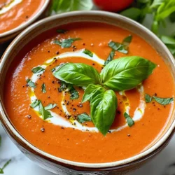 - 2 Dosen (je 400 Gramm) gewürfelte Tomaten (mit Saft) - 1 mittelgroße Zwiebel, grob gehackt - 3 Knoblauchzehen, fein gehackt - 240 ml Gemüsebrühe - 1 Teelöffel getrockneter Oregano - 1 Teelöffel Zucker (zum Ausgleichen der Säure) - 1/4 Teelöffel rote Pfefferflocken (optional, für einen kleinen Kick) - 1 Tasse frische Basilikumblätter, grob gehackt (plus extra zum Garnieren) - 120 ml Schlagsahne oder Kokosmilch (für eine milchfreie Option) - Salz und Pfeffer nach Geschmack Die Hauptzutaten sind einfach und leicht zu finden. Gewürfelte Tomaten sind die Basis. Sie geben der Suppe ihren vollen Geschmack. Zwiebel und Knoblauch sorgen für Tiefe. Die Brühe bringt alles zusammen. Oregano fügt eine schöne Kräuternote hinzu. Zucker hilft, die Säure der Tomaten auszugleichen. - Frische Basilikumblätter - Ersatz für Schlagsahne Frische Basilikumblätter sind ein Muss für die Garnitur. Sie bringen ein frisches Aroma. Wenn du eine milchfreie Option möchtest, nutze Kokosmilch als Ersatz für Schlagsahne. Das gibt der Suppe eine cremige Textur und einen leicht süßen Geschmack. Zuerst bereite die Tomaten und die Zwiebel vor. Nimm zwei Dosen gewürfelte Tomaten und öffne sie. Gieße den Saft nicht weg. Grob hacke eine Zwiebel und lege sie beiseite. Jetzt kommt der Knoblauch. Nimm drei Knoblauchzehen und hacke sie fein. Diese geben der Suppe viel Geschmack. Vergiss nicht, die Gewürze bereit zu legen. Jetzt ist es Zeit, den Slow Cooker einzustellen. Wähle die Temperatur. Du kannst die Suppe auf niedriger Stufe für 6-8 Stunden oder auf hoher Stufe für 3-4 Stunden garen. Das Gemüse muss schön zart werden. Gib dann alle vorbereiteten Zutaten in den Slow Cooker. Füge die Gemüsebrühe, den getrockneten Oregano, den Zucker und, falls gewünscht, die roten Pfefferflocken hinzu. Rühre alles gut um, damit die Aromen sich vermischen. Wenn die Kochzeit vorbei ist, püriere die Suppe. Ein Stabmixer ist dafür ideal. So wird die Suppe schön glatt. Wenn du keinen Stabmixer hast, kannst du auch einen Standmixer verwenden. Achte darauf, die Mischung in Chargen zu pürieren, wenn nötig. Jetzt füge die grob gehackten frischen Basilikumblätter und die Schlagsahne oder Kokosmilch hinzu. Rühre alles gut um und schmecke die Suppe mit Salz und Pfeffer ab. Lass die Suppe für weitere 30 Minuten im Slow Cooker durchwärmen. So entfalten sich die Aromen perfekt. Um die perfekte Konsistenz zu erzielen, püriere die Suppe gut. Ich empfehle, einen Stabmixer zu verwenden. So wird die Suppe schön glatt. Wenn du keine hast, nutze einen Standmixer. Achte darauf, die Suppe nicht zu lange zu pürieren, um eine cremige Textur zu erhalten. Die Flüssigkeitsmenge ist wichtig. Wenn die Suppe zu dick ist, füge etwas mehr Gemüsebrühe hinzu. Wenn sie zu dünn ist, koche sie etwas länger ohne Deckel, damit die Flüssigkeit verdampfen kann. Frische Kräuter sind der Schlüssel zu einem tollen Geschmack. Ich liebe es, frische Basilikumblätter zu verwenden. Sie geben der Suppe einen tollen frischen Geschmack. Du kannst auch andere frische Kräuter wie Thymian oder Petersilie ausprobieren. Alternativen zu gewürztem Gemüse sind ebenfalls interessant. Füge zum Beispiel Karotten oder Sellerie hinzu. Diese Gemüsesorten bringen zusätzliche Aromen und Nährstoffe in die Suppe. Die Präsentation macht viel aus. Serviere die Suppe in schönen Schalen. Garniere sie mit frischen Basilikumblättern und einem Schuss Sahne oder Kokosmilch. Das sieht toll aus und macht die Suppe noch leckerer. Kombinationsmöglichkeiten sind vielfältig. Du kannst die Suppe mit knusprigem Brot oder einem grünen Salat servieren. Diese Beilagen runden das Gericht perfekt ab und machen es zu einer kompletten Mahlzeit. {{image_4}} - Milchfreie Alternativen Du kannst Kokosmilch oder Mandelmilch verwenden. Diese Optionen machen die Suppe vegan. Sie fügen einen tollen Geschmack hinzu und bleiben cremig. - Weitere Gemüsesorten hinzufügen Möhren, Sellerie oder Paprika passen gut in die Suppe. Sie bringen mehr Nährstoffe und Textur. Schneide das Gemüse klein und füge es mit den Tomaten hinzu. - Würzigere Varianten mit Gewürzen Wenn du es schärfer magst, füge mehr rote Pfefferflocken hinzu. Auch Chili-Pulver oder Cayennepfeffer können einen Kick geben. Achte darauf, nach und nach zu würzen, um die Schärfe zu kontrollieren. - Experimentieren mit Kräutern Neben Basilikum kannst du auch Oregano, Thymian oder Petersilie verwenden. Diese Kräuter bringen neue Geschmäcker in die Suppe. Frische Kräuter sind immer eine gute Wahl. - Süßere oder schärfere Variationen Um die Suppe süßer zu machen, füge mehr Zucker oder Karotten hinzu. Für eine schärfere Version, verwende frische Chilis oder mehr Pfeffer. - Tipps zur Geschmacksanpassung Schmecke die Suppe während des Kochens ab. So kannst du die Gewürze nach deinem Geschmack anpassen. Ein Spritzer Zitronensaft kann auch helfen, die Aromen zu heben. - Bewahre die Suppe im Kühlschrank auf. Fülle sie in einen luftdichten Behälter. So bleibt sie frisch. Du kannst die Suppe bis zu fünf Tage im Kühlschrank lagern. - Wenn du die Suppe für später aufbewahren möchtest, friere sie ein. Verwende einen gefrierfesten Behälter oder Gefrierbeutel. So bleibt der Geschmack erhalten. Die Suppe kann bis zu drei Monate eingefroren werden. - Die Suppe bleibt frisch, wenn sie richtig gelagert wird. Im Kühlschrank hält sie bis zu fünf Tage. Nach dem Einfrieren ist sie bis zu drei Monate gut. - Achte auf Zeichen für Verderb. Wenn die Suppe seltsam riecht oder eine veränderte Farbe hat, wirf sie weg. Klumpige oder schaumige Konsistenzen sind ebenfalls Warnzeichen. - Um die Suppe aufzuwärmen, nutze einen Topf auf dem Herd. Erhitze sie bei mittlerer Hitze. Du kannst auch die Mikrowelle verwenden. Stelle die Suppe in eine mikrowellengeeignete Schüssel. - Reste können auch in neue Gerichte verwandelt werden. Nutze die Suppe als Sauce für Pasta oder als Basis für Eintöpfe. Du kannst auch Reis oder Quinoa hinzufügen, um eine neue Mahlzeit zu kreieren. Ja, diese Suppe ist sehr gesund. Sie enthält viele Nährstoffe. - Tomaten: Sie sind reich an Antioxidantien und Vitaminen. - Zwiebeln: Diese bieten Ballaststoffe und sind gut für das Herz. - Knoblauch: Er hat viele Gesundheitsvorteile, darunter die Stärkung des Immunsystems. - Basilikum: Dieses Kraut hat entzündungshemmende Wirkungen. - Gemüsebrühe: Sie gibt Geschmack, ohne viele Kalorien hinzuzufügen. - Schlagsahne oder Kokosmilch: Diese Fette bieten eine cremige Textur und Geschmack. Insgesamt ist die Suppe nahrhaft und sättigend. Ja, du kannst frische Tomaten verwenden. Es ist eine tolle Option! - Tipps: - Verwende reife Tomaten für den besten Geschmack. - Schneide die Tomaten in kleine Stücke, damit sie gleichmäßig kochen. - Füge etwas extra Brühe hinzu, da frische Tomaten mehr Flüssigkeit brauchen. Frische Tomaten geben der Suppe einen tollen, süßen Geschmack. Die Kochzeit hängt von der Temperatur ab. - Niedrige Temperatur: 6-8 Stunden. Ideal, wenn du tagsüber kochen möchtest. - Hohe Temperatur: 3-4 Stunden. Perfekt, wenn du es eilig hast. Beide Methoden machen die Suppe lecker. Sie wird weich und geschmackvoll! Die Zubereitung einer köstlichen Tomaten-Basilikum-Suppe im Slow Cooker ist einfach. Wir haben wichtige Zutaten besprochen, die Vorbereitung geklärt und Schritt-für-Schritt-Anleitungen gegeben. Mit unseren Tipps und Variationen können Sie Ihre Suppe nach Geschmack anpassen. Vergessen Sie nicht, die Reste richtig zu lagern und aufzuwärmen. Egal ob als gesunde Option oder kreative Variante – diese Suppe bringt Freude in jede Küche. Mit den genannten Informationen sind Sie gut gerüstet, um Ihre eigene leckere Suppe zu schaffen. Viel Spaß beim Kochen!