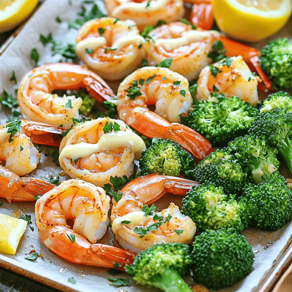 Um dieses leckere Gericht zuzubereiten, benötigst du die folgenden Zutaten: - 450 g große Garnelen, geschält und entdarmt - 4 Tassen Brokkoliröschen - 60 ml ungesalzene Butter, geschmolzen - 4 Knoblauchzehen, fein gehackt - 1 Esslöffel Zitronensaft - 1 Teelöffel geräuchertes Paprikapulver - 1 Teelöffel Zwiebelpulver - 1/2 Teelöffel Salz - 1/4 Teelöffel schwarzer Pfeffer - Frische Petersilie, gehackt (zum Garnieren) - Zitronenspalten (zum Servieren) Diese Zutaten sind einfach zu finden. Die Garnelen geben dem Gericht einen tollen Geschmack. Der Brokkoli sorgt für eine schöne Farbe und eine knackige Textur. Es gibt einige tolle Extras, um dein Gericht noch besser zu machen: - Chili-Flocken für etwas Schärfe - Parmesan-Käse zum Bestreuen - Olivenöl für zusätzlichen Geschmack Diese Zutaten helfen dir, das Gericht nach deinem Geschmack anzupassen. Du kannst mit den Gewürzen spielen und deine eigene Note hinzufügen. Wenn du die besten Zutaten auswählst, achte auf Folgendes: - Frische Garnelen: Sie sollten glänzend und leicht feucht sein. - Brokkoli: Wähle feste Röschen mit einer tiefen grünen Farbe. - Butter: Ungesalzene Butter gibt dir die Kontrolle über den Salzgehalt. - Knoblauch: Frisch gehackter Knoblauch hat den besten Geschmack. Hochwertige Zutaten machen einen großen Unterschied. Sie bringen den besten Geschmack in dein Gericht. Heizen Sie den Ofen auf 200°C vor. Das ist wichtig, damit alles gleichmäßig gart. Legen Sie ein großes Backblech mit Backpapier aus. Es macht die Reinigung einfach und verhindert, dass die Garnelen und der Brokkoli anhaften. In einer kleinen Schüssel mischen Sie die geschmolzene Butter mit dem gehackten Knoblauch. Fügen Sie den Zitronensaft, das geräucherte Paprikapulver, das Zwiebelpulver, das Salz und den schwarzen Pfeffer hinzu. Rühren Sie alles gut um, bis es gut vermischt ist. Diese Mischung gibt dem Gericht viel Geschmack. Legen Sie die Brokkoliröschen auf die eine Hälfte des Backblechs. Träufeln Sie die Hälfte der Knoblauchbutter-Mischung darüber. Rühren Sie sanft, damit der Brokkoli gleichmäßig benetzt wird. Auf der anderen Hälfte des Backblechs ordnen Sie die Garnelen in einer einzigen Schicht an. Verteilen Sie die restliche Knoblauchbutter-Mischung gleichmäßig über die Garnelen. Rühren Sie gut um, damit sie schön bedeckt sind. Backen Sie alles im vorgeheizten Ofen für 12 bis 15 Minuten. Die Garnelen sollten rosa und opak sein. Der Brokkoli wird zart und leicht knusprig. Nehmen Sie das Blech heraus und bestreuen Sie alles mit gehackter Petersilie. Servieren Sie sofort mit Zitronenspalten für einen frischen Geschmack. Um Blätterteig mit Knoblauchbutter-Garnelen und Brokkoli perfekt zuzubereiten, achte auf die Garzeit. Gare die Garnelen nicht zu lange. Sie sollten rosa und zart sein. Brokkoli braucht etwas Zeit, um knusprig zu werden. Das Backen auf einem großen Blech sorgt für gleichmäßige Hitze. So wird das Gemüse schön geröstet. Ein häufiger Fehler ist, die Garnelen zu übergaren. Behalte sie im Auge. Sie sind schnell fertig, meist nach 12 bis 15 Minuten. Ein anderer Fehler ist die Verwendung von kalter Butter. Stelle sicher, dass sie geschmolzen ist. Dadurch haftet die Knoblauchbutter besser an den Garnelen und am Brokkoli. Um Garnelen frisch zu halten, wähle große, geschälte und entdarmte Garnelen. Diese sind einfach zu handhaben und schnell zu garen. Brokkoli sollte leuchtend grün sein und feste Röschen haben. Vor dem Backen kannst du den Brokkoli leicht blanchieren. Das macht ihn zarter. So bleibt der leckere Biss erhalten. Achte darauf, die Garnelen und den Brokkoli gleichmäßig mit der Knoblauchbutter zu bedecken. Das sorgt für vollen Geschmack. {{image_4}} Du kannst dieses Rezept leicht anpassen. Probiere verschiedene Gemüsesorten aus. Karotten, Zucchini oder Paprika passen gut dazu. Diese Gemüsesorten geben deinem Gericht neue Farben und Geschmäcker. Schneide sie in gleich große Stücke. So garen sie gleichmäßig. Ändere die Gewürze, um neue Aromen zu entdecken. Füge frischen Ingwer oder Chili hinzu für mehr Schärfe. Alle Gewürze kannst du nach deinem Geschmack anpassen. Auch italienische Kräuter wie Oregano oder Thymian sind eine gute Wahl. Experimentiere mit verschiedenen Geschmäckern, um dein Gericht persönlich zu gestalten. Wenn du keine Lust auf Backen hast, gibt es andere Methoden. Du kannst die Garnelen und den Brokkoli auch braten. Erhitze eine Pfanne und füge etwas Öl hinzu. Brate die Mischung einfach für 5 bis 7 Minuten. So erhältst du eine andere Textur und einen tollen Geschmack. Du kannst auch den Grill verwenden. Das verleiht dem Gericht ein rauchiges Aroma. Wenn Sie Reste von Blätterteig mit Knoblauchbutter-Garnelen und Brokkoli haben, lagern Sie sie richtig. Lassen Sie das Gericht auf Raumtemperatur abkühlen. Legen Sie die Reste in einen luftdichten Behälter. So bleiben die Aromen frisch. Lagern Sie den Behälter im Kühlschrank. Die Reste halten sich bis zu drei Tage. Wenn Sie längerfristig aufbewahren möchten, können Sie die Garnelen und den Brokkoli einfrieren. Teilen Sie die Reste in Portionen auf. Wickeln Sie jede Portion in Frischhaltefolie. Legen Sie die Portionen in einen Gefrierbeutel. So bleibt alles frisch. Gefrorene Garnelen und Brokkoli halten sich bis zu drei Monate. Zum Auftauen legen Sie sie einfach in den Kühlschrank. Um das Gericht wieder aufzuwärmen, verwenden Sie den Ofen. Heizen Sie den Ofen auf 180°C vor. Legen Sie die Reste auf ein Backblech. Bedecken Sie das Blech mit Aluminiumfolie. So bleibt das Gericht saftig. Backen Sie es etwa 10-15 Minuten, bis alles heiß ist. Vermeiden Sie die Mikrowelle, da sie die Garnelen zäh machen kann. Genießen Sie die Aromen frisch wie beim ersten Mal! Die gesamte Zubereitung dauert etwa 30 Minuten. Das umfasst 15 Minuten Vorbereitungszeit und 15 Minuten Backzeit. Es ist schnell und einfach, was es perfekt für ein schnelles Abendessen macht. Ja, gefrorene Garnelen sind eine gute Option. Sie müssen sie jedoch zuerst auftauen. Legen Sie sie einfach in kaltes Wasser für etwa 15 bis 20 Minuten. So sparen Sie Zeit und haben trotzdem frische Garnelen. Blätterteig mit Knoblauchbutter-Garnelen und Brokkoli schmeckt hervorragend mit verschiedenen Beilagen. Hier sind einige Ideen: - Reis oder Quinoa für eine sättigende Basis. - Ein frischer Salat für extra Crunch. - Knoblauchbrot, um die köstliche Butter zu genießen. Diese Beilagen ergänzen das Gericht und machen es noch schmackhafter. Diese Anleitung zeigt, wie man Blätterteig mit Knoblauchbutter-Garnelen und Brokkoli zubereitet. Wir haben die besten Zutaten und Tipps geteilt. Das Gericht ist schnell und köstlich. Sie können kreativ sein und verschiedene Variationen ausprobieren. Denken Sie daran, Reste richtig zu lagern. So bleibt der Geschmack frisch. Diese einfache Zubereitung bringt Vielfalt auf Ihren Tisch. Probieren Sie es aus!