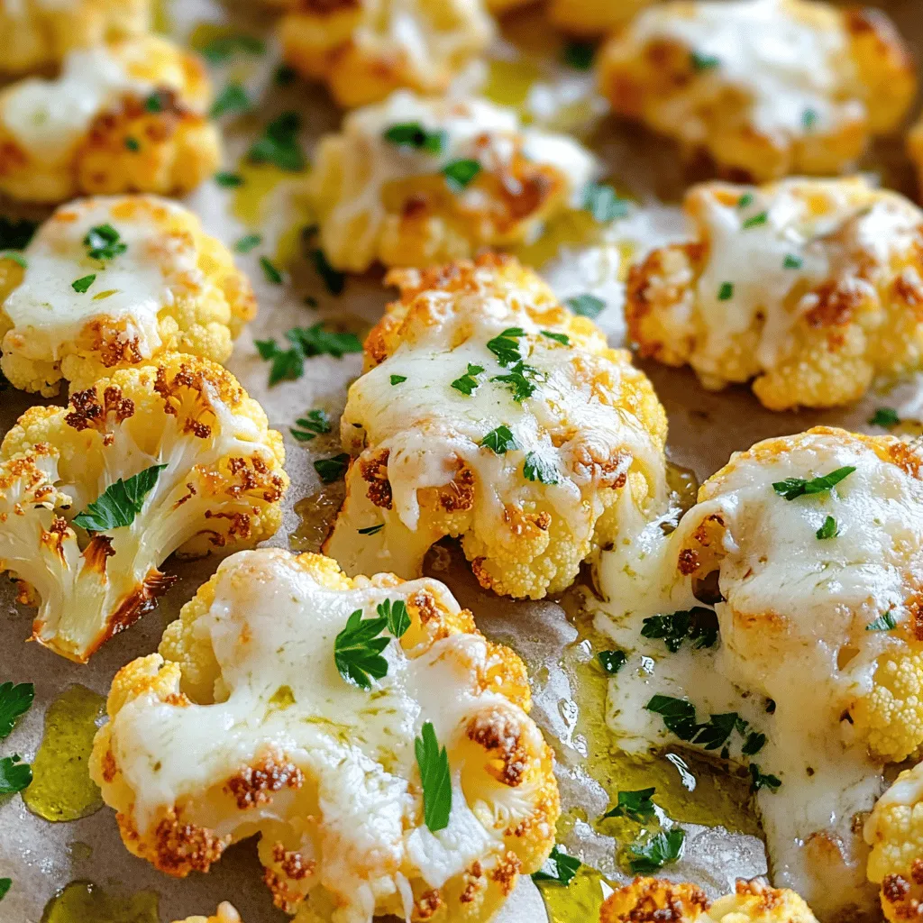 Für diesen leckeren Knoblauch-Parmesan-Röstblumenkohl brauche ich einige tolle Zutaten. Hier sind sie: - 1 großer Kopf Blumenkohl, in Röschen zerteilt - 4 Knoblauchzehen, fein gehackt - 1/4 Tasse frisch geriebener Parmesan-Käse - 3 Esslöffel Olivenöl - 1 Teelöffel Knoblauchpulver - 1 Teelöffel Zwiebelpulver - 1/2 Teelöffel getrockneter Thymian - Salz und Pfeffer nach Geschmack - Frische Petersilie, gehackt (zum Garnieren) Diese Zutaten machen das Gericht besonders schmackhaft. Der Blumenkohl hat einen milden Geschmack, der die Gewürze gut aufnimmt. Der Knoblauch bringt eine schöne Tiefe, und Parmesan fügt eine cremige Note hinzu. Knoblauch-Parmesan-Röstblumenkohl ist nicht nur lecker, sondern auch gesund. Blumenkohl ist reich an Ballaststoffen und Vitaminen. Er stärkt das Immunsystem und hilft bei der Verdauung. Knoblauch hat viele Vorteile. Er kann den Blutdruck senken und hat antibakterielle Eigenschaften. Parmesan bietet Calcium und Proteine, was gut für die Knochen ist. Mit Olivenöl bekommt das Gericht gesunde Fette, die gut für das Herz sind. Um die besten Zutaten zu wählen, achte auf frischen Blumenkohl. Er sollte fest und ohne braune Flecken sein. Achte darauf, dass der Knoblauch fest und trocken ist. Frisch geriebener Parmesan hat einen intensiveren Geschmack als abgepackter Käse. Wenn möglich, wähle auch Bio-Zutaten. Sie sind oft frischer und gesünder. Wenn du frische Petersilie kaufst, achte auf lebendige grüne Blätter. So sieht dein Gericht nicht nur toll aus, sondern schmeckt auch besser! Heize zuerst deinen Ofen auf 220°C vor. Dieser hohe Hitzegrad ist wichtig. So wird der Blumenkohl schön knusprig. Nimm einen großen Kopf Blumenkohl und zerteile ihn in kleine Röschen. Achte darauf, dass die Stücke gleich groß sind. So garen sie gleichmäßig. Nimm eine große Schüssel für die Gewürze. Gib die Blumenkohlröschen, die fein gehackten Knoblauchzehen, das Olivenöl, das Knoblauchpulver, das Zwiebelpulver und den getrockneten Thymian hinein. Würze mit Salz und Pfeffer nach Geschmack. Mische alles gut. Du möchtest, dass jeder Röschen gleichmäßig gewürzt ist. So schmeckt jeder Biss köstlich. Verteile die gewürzte Blumenkohlmischung auf einem großen Backblech. Achte darauf, dass die Röschen in einer einzigen Schicht liegen. Röste sie im Ofen für etwa 20 Minuten. Nach 20 Minuten nimm das Blech heraus und streue den frisch geriebenen Parmesan über die Röschen. Schiebe das Blech zurück in den Ofen. Röste den Blumenkohl für weitere 10-15 Minuten. Achte darauf, dass der Käse goldbraun und blubbernd ist. Wenn der Blumenkohl fertig ist, nimm ihn heraus und lasse ihn kurz abkühlen. Garnier ihn dann mit frischer, gehackter Petersilie. Um den besten Knoblauch-Parmesan-Röstblumenkohl zu machen, ist die richtige Temperatur wichtig. Heize deinen Ofen auf 220°C vor. Das sorgt für eine tolle Röstaromatik. Lege die Blumenkohlröschen gleichmäßig auf das Backblech. Wenn sie sich überlappen, werden sie nicht gleichmäßig gar. So werden sie knusprig und goldbraun. Du kannst die Gewürze nach deinem Geschmack anpassen. Magst du es schärfer? Füge etwas Cayennepfeffer hinzu. Liebst du Kräuter? Probiere Rosmarin oder Oregano. Wenn du den Parmesan weglässt, wird das Gericht vegan. Experimentiere mit Knoblauchpulver oder Zwiebelpulver. Jeder Biss kann anders schmecken! Die Präsentation macht viel aus. Serviere den Blumenkohl auf einer schönen Platte. Streue frisch gehackte Petersilie darüber. Das gibt nicht nur Farbe, sondern auch frischen Geschmack. Du kannst auch Zitronenscheiben dazu legen. Sie verleihen dem Gericht eine frische Note und sehen toll aus! {{image_4}} Ich liebe es, mit verschiedenen Käsesorten zu experimentieren. Neben Parmesan kann Grana Padano einen tollen Geschmack bringen. Dieser Käse hat eine ähnliche Textur und einen milderen Geschmack. Feta-Käse kann auch eine interessante Note hinzufügen. Zerbröckelter Feta passt gut zu Blumenkohl. Ein wenig Schmelzkäse macht alles noch cremiger. Probieren Sie auch Gouda oder Cheddar für einen herzhaften Twist. Für vegane Optionen gibt es viele Wege, den Käse zu ersetzen. Nährhefe ist eine gute Wahl. Sie hat einen nussigen Geschmack und enthält viele Nährstoffe. Man kann auch Cashewkäse selbst machen. Dazu die Cashews mixen und mit Knoblauch und Zitronensaft würzen. Auch Kokosnussflocken sind eine gute Wahl und bringen eine süße Note. So bleibt das Gericht lecker und vegan. Das Hinzufügen von mehr Gemüse macht den Röstblumenkohl noch spannender. Brokkoli passt gut und hat eine ähnliche Textur. Karotten bringen Farbe und eine süße Note. Zucchini oder Paprika sind ebenfalls tolle Optionen. Schneiden Sie sie klein, damit sie gleichmäßig garen. So wird Ihr Gericht bunter und nährstoffreicher. Experimentieren Sie mit verschiedenen Gemüsesorten für neue Geschmackserlebnisse. Um deinen übrig gebliebenen Röstblumenkohl frisch zu halten, lege ihn in einen luftdichten Behälter. Diese Behälter helfen, die Feuchtigkeit zu bewahren. Du kannst auch Frischhaltefolie verwenden. Stelle sicher, dass der Blumenkohl vollständig abgekühlt ist, bevor du ihn verpackst. So vermeidest du, dass sich Kondenswasser bildet, welches den Blumenkohl matschig macht. Wenn du deinen Röstblumenkohl aufwärmst, nutze den Ofen. Heize ihn auf 180°C vor. Lege die Röschen auf ein Backblech und backe sie für 10 Minuten. So werden sie knusprig und lecker. Du kannst auch die Mikrowelle nutzen, aber das macht den Blumenkohl oft weich. Um den Geschmack zu verbessern, füge etwas frischen Parmesan oder einen Spritzer Zitronensaft hinzu. Im Kühlschrank hält sich der Röstblumenkohl etwa 3 bis 5 Tage. Achte darauf, ihn gut verpackt zu lagern. Wenn du ihn länger aufbewahren möchtest, kannst du ihn einfrieren. Im Gefrierschrank bleibt er für bis zu 3 Monate frisch. Um den Blumenkohl einzufrieren, lege ihn in einen gefrierfesten Beutel. Drücke die Luft heraus, bevor du den Beutel schließt. So bleibt der Geschmack erhalten. Blumenkohl sollte insgesamt etwa 30 bis 35 Minuten geröstet werden. Beginnen Sie mit 20 Minuten, um ihn weich zu machen. Nach dieser Zeit streuen Sie den Parmesan darüber. Rösten Sie ihn dann für weitere 10 bis 15 Minuten. Achten Sie darauf, dass der Blumenkohl goldbraun und zart ist. Ja, gefrorener Blumenkohl kann verwendet werden. Lassen Sie ihn zuerst auftauen. Das Röstverfahren bleibt gleich. Achten Sie darauf, dass der Blumenkohl gut abgetropft ist. So bleibt er beim Rösten knusprig und lecker. Knoblauch-Parmesan-Röstblumenkohl passt gut zu vielen Gerichten. Hier sind einige Ideen: - Gegrilltes Hähnchen - Steak - Pasta mit Tomatensauce - Quinoa-Salat Diese Beilagen ergänzen den Blumenkohl perfekt. Zusammenfassend haben wir die wichtigsten Zutaten und Zubereitungsschritte für Knoblauch-Parmesan-Röstblumenkohl behandelt. Wir haben Tipps für die Auswahl frischer Zutaten und perfekte Rösttechniken gegeben. Variationen und Lagerungshinweise helfen dir, das Beste aus dieser köstlichen Speise herauszuholen. Denke daran, deine Gewürze nach deinem Geschmack anzupassen. Mit diesen Informationen kannst du deinen Röstblumenkohl echt genießen und kreativ werden. Viel Spaß beim Kochen und Experimentieren mit neuen Rezepten!