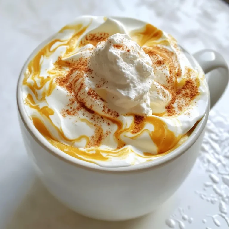 Für einen perfekten Pumpkin Spice Whipped Coffee brauchst du: - 2 Esslöffel Instantkaffee - 2 Esslöffel Zucker - 2 Esslöffel heißes Wasser - 60 ml Milch (Milch oder pflanzliche Milch nach Wahl) - 1/4 Teelöffel Pumpkin Spice (plus extra zum Garnieren) - 1 Esslöffel Kürbispüree - Schlagsahne (optional, zum Überdecken) Diese Zutaten sind einfach zu finden. Sie bringen die Aromen zusammen und machen deinen Kaffee zu einem leckeren Genuss. Die Wahl der Milch macht einen großen Unterschied. Du kannst normale Milch oder pflanzliche Milch verwenden. - Vollmilch gibt einen cremigen Geschmack. - Hafermilch hat einen nussigen Geschmack und schäumt gut. - Mandelmilch ist leicht und hat einen süßen Touch. Wähle die Milch, die dir am besten schmeckt. Achte darauf, dass sie gut aufschäumt, besonders wenn du pflanzliche Milch verwendest. Beim Kürbispüree solltest du auf Qualität achten. Frisches Püree hat mehr Geschmack als Dosenpüree. - Kürbis in der Dose ist praktisch, aber achte darauf, dass es reines Püree ohne Zusatzstoffe ist. - Frisches Kürbispüree kannst du leicht selbst machen, indem du Kürbis kochst und pürierst. Für die Gewürze solltest du frische und hochwertige Produkte wählen. - Pumpkin Spice kann oft aus Zimt, Muskatnuss und Ingwer bestehen. Wenn du es selbst machst, kannst du die Mengen anpassen, um deinen perfekten Geschmack zu finden. Diese Tipps helfen dir, den besten Pumpkin Spice Whipped Coffee zu kreieren. Um die Kaffeecreme zu machen, brauchst du eine mittlere Schüssel. Dort mischst du zwei Esslöffel Instantkaffee, zwei Esslöffel Zucker und zwei Esslöffel heißes Wasser. Nutze einen elektrischen Mixer oder einen Schneebesen. Schlage die Mischung auf hoher Geschwindigkeit, bis sie leicht und fluffig wird. Dies dauert etwa zwei bis vier Minuten. Die Konsistenz sollte wie Schlagsahne aussehen. In einem separaten Behälter erhitzt du 60 ml Milch. Die Milch sollte dampfend sein, aber nicht kochen. Wenn du pflanzliche Milch verwendest, achte darauf, dass sie schaumig wird. Füge dann 1/4 Teelöffel Pumpkin Spice und einen Esslöffel Kürbispüree zur Milch hinzu. Rühre gut um, bis alles gleichmäßig vermischt ist. Nimm ein Glas und gieße zuerst die Kürbismischung hinein. Danach schichtest du die geschlagene Kaffeecreme darauf. Du kannst die geschlagene Creme vorsichtig in die Kürbismilch einklappen. So entsteht ein schöner Marmoreffekt. Alternativ kannst du sie auch schön schichten lassen. Wenn du magst, toppe das Getränk mit Schlagsahne und streue eine Prise Pumpkin Spice darüber. Das gibt einen festlichen Touch! Um die perfekte Konsistenz zu erzielen, schlagen Sie die Kaffeecreme gut. Verwenden Sie einen elektrischen Mixer für besten Schaum. Schlagen Sie die Mischung für 2-4 Minuten. Sie sollte leicht und fluffig sein, ähnlich wie Schlagsahne. Wenn die Mischung nicht richtig aufgeht, kann das an zu wenig Wasser liegen. Fügen Sie etwas mehr heißes Wasser hinzu, um die gewünschte Textur zu erreichen. Passen Sie den Geschmack ganz nach Ihrem Wunsch an. Fügen Sie mehr Pumpkin Spice hinzu, wenn Sie es würziger mögen. Ein Spritzer Vanilleextrakt kann den Geschmack abrunden. Auch die Wahl der Milch spielt eine Rolle. Vollmilch macht es cremig, während Hafermilch mild und süßlich ist. Experimentieren Sie mit unterschiedlichen Zuckermengen, um die Süße zu justieren. Schlagsahne verleiht dem Getränk ein schönes Aussehen. Verwenden Sie frische Schlagsahne für den besten Geschmack. Alternativ können Sie auch pflanzliche Alternativen verwenden. Streuen Sie etwas Pumpkin Spice oben drauf für zusätzlichen Geschmack und eine festliche Note. Karamellsirup oder Schokoladensauce sind auch tolle Optionen für Toppings. {{image_4}} Wenn Sie eine pflanzliche Option suchen, gibt es viele Möglichkeiten. Mandelmilch hat einen milden Geschmack. Hafermilch ist cremig und süßlich. Sojamilch schäumt gut und ist proteinreich. Kokosmilch verleiht einen tropischen Touch. Wählen Sie die Milch, die Ihnen am besten gefällt. Achten Sie darauf, dass sie gut schäumt. Die Gewürze sind wichtig für den Geschmack. Neben Pumpkin Spice können Sie andere Gewürze verwenden. Zimt gibt Wärme und Süße. Muskatnuss bringt eine nussige Note. Ingwer fügt etwas Schärfe hinzu. Experimentieren Sie mit diesen Gewürzen, um Ihr Getränk zu verändern. Kombinieren Sie verschiedene Gewürze für neue Geschmäcker. Toppings machen Ihr Getränk noch besser. Schlagsahne ist eine beliebte Wahl. Sie können auch Kakaopulver oder Zimt darüber streuen. Für einen besonderen Kick fügen Sie einen Spritzer Vanille oder Karamellsirup hinzu. Einige mögen es, mit Nüssen oder Schokolade zu dekorieren. Wählen Sie Ihre Lieblingszutaten und machen Sie das Getränk einzigartig. Um frische Zutaten zu behalten, lagere Instantkaffee an einem kühlen, trockenen Ort. Zucker kann in einem luftdichten Behälter aufbewahrt werden. Für die Milch ist der Kühlschrank der beste Platz. Achte darauf, die Milch vor dem Gebrauch auf das Haltbarkeitsdatum zu prüfen. Kürbispüree sollte im Kühlschrank sein, nachdem du die Dose geöffnet hast. Verwende eine saubere Schüssel, um Reste aufzubewahren. Die zubereitete Mischung aus Kaffee und Kürbismilch bleibt im Kühlschrank etwa 2 Tage frisch. Decke den Behälter gut ab, um Gerüche zu vermeiden. Vor dem Servieren rühre die Mischung kurz um. Bei längerer Lagerung kann sich die Konsistenz ändern und die Aromen verblassen. Wenn du Reste hast, gib die Mischung in einen Smoothie oder über Eis. Du kannst auch die Kaffeecreme in Desserts verwenden. Füge sie zu Joghurt oder Haferflocken hinzu, um einen besonderen Geschmack zu erzielen. Experimentiere mit anderen Getränken, um neue Lieblingskombinationen zu entdecken. Um Pumpkin Spice Whipped Coffee vegan zu machen, ersetzen Sie die Milch. Nutzen Sie pflanzliche Milch wie Mandel-, Hafer- oder Sojamilch. Diese Alternativen passen gut zu dieser süßen Mischung. Achten Sie darauf, dass die pflanzliche Milch schaumig wird, wenn Sie sie erhitzen. Das sorgt für eine cremige Textur. Wenn Sie auf Zucker verzichten möchten, verwenden Sie eine süßere Pflanzenmilch. Ja, Sie können andere Kaffeearten verwenden. Instantkaffee ist sehr praktisch, aber frisch gebrühter Kaffee funktioniert auch. Wählen Sie einen starken Kaffee, um den Geschmack zu intensivieren. Espresso ist eine gute Wahl, wenn Sie eine kräftigere Note wünschen. Experimentieren Sie mit verschiedenen Kaffeearten, um Ihren perfekten Geschmack zu finden. Die Zubereitung der Kaffeecreme dauert nur 2 bis 4 Minuten. Mischen Sie den Instantkaffee, Zucker und heißes Wasser in einer Schüssel. Schlagen Sie die Mischung dann mit einem Mixer oder Schneebesen, bis sie leicht und fluffig ist. Diese kurze Zeit gibt Ihnen eine köstliche, luftige Creme. In diesem Blogpost haben wir die Zutaten für Pumpkin Spice Whipped Coffee besprochen. Wir haben die Hauptzutaten, Milcharten und Tipps zu Kürbispüree und Gewürzen behandelt. Dann sind wir zur Schritt-für-Schritt-Anleitung übergegangen, die eine einfache Zubereitung zeigt. Dazu kamen hilfreiche Tipps für die perfekte Konsistenz und Anpassungen des Geschmacks. Variationen wie pflanzliche Milch und neue Gewürzkombinationen bieten für jeden etwas. Vergessen Sie nicht die Lagerung und Haltbarkeit der Mischung. Experimentieren Sie und genießen Sie jede Tasse!