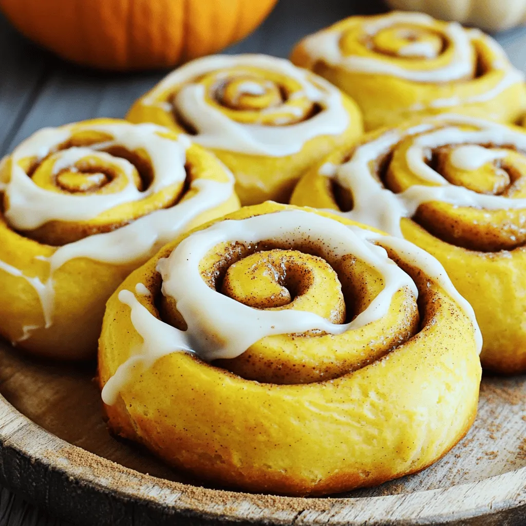 Für diese köstlichen Kürbis-Zimt-Rollen brauchst du einige einfache Zutaten: - 2 Tassen Weizenmehl - 1/4 Tasse Kristallzucker - 1/2 Teelöffel Salz - 1 Esslöffel Trockenhefe - 1/2 Teelöffel gemahlener Zimt - 1/4 Teelöffel gemahlene Muskatnuss - 1/4 Teelöffel gemahlener Ingwer - 3/4 Tasse Kürbispüree - 1/4 Tasse warme Milch - 1 großes Ei - 1/4 Tasse ungesalzene Butter (geschmolzen) - 1/2 Tasse brauner Zucker (fest gepackt) - 2 Teelöffel Zimt (für die Füllung) Diese Zutaten machen die Rollen weich und geschmackvoll. Kürbispüree gibt ihnen eine tolle Farbe und Feuchtigkeit. Für das leckere Frosting benötigst du: - 1/2 Tasse Frischkäse (weich) - 1/2 Tasse Puderzucker - 1 Teelöffel Vanilleextrakt - 2 Esslöffel Milch Das Frosting ist cremig und süß. Es ergänzt die Aromen der Rollen perfekt. Achte darauf, frisches Kürbispüree zu verwenden. Du kannst auch selbst Kürbis kochen und pürieren. Verwende ungesalzene Butter, um den Geschmack zu kontrollieren. Für den besten Zimtgeschmack nutze gemahlenen Zimt von guter Qualität. Dies macht einen großen Unterschied. Wenn du eine glutenfreie Variante machen möchtest, ersetze das Weizenmehl durch eine glutenfreie Mehlmischung. Das gibt dir die gleiche Textur und Geschmack ohne Gluten. Um die Kürbis-Zimt-Rollen zu machen, beginne mit dem Teig. Nimm eine große Schüssel. Mische die trockenen Zutaten: Weizenmehl, Kristallzucker, Salz, Trockenhefe, Zimt, Muskatnuss und Ingwer. Mische alles gut. In einer anderen Schüssel vermenge das Kürbispüree, die warme Milch, das Ei und die geschmolzene Butter. Rühre, bis die Mischung schön cremig ist. Gieße die flüssigen Zutaten langsam in die Schüssel mit den trockenen Zutaten. Mische alles gut, bis ein homogener Teig entsteht. Lege den Teig auf eine bemehlte Fläche. Knete ihn 5-7 Minuten lang, bis er glatt und elastisch ist. Lege den Teig in eine gefettete Schüssel. Decke die Schüssel mit einem Küchentuch ab und lasse den Teig an einem warmen Ort etwa 1 Stunde gehen. Nach einer Stunde ist der Teig bereit. Schlage ihn zurück und rolle ihn auf eine rechteckige Fläche aus. Die Dicke sollte etwa 1/4 Zoll betragen. Streue den braunen Zucker gleichmäßig über den Teig. Gib die zwei Teelöffel Zimt darüber. Rolle den Teig von einer Längsseite eng auf. Drücke die Naht gut zusammen, damit die Füllung nicht herausquillt. Schneide die Rolle in 12 gleichmäßige Stücke. Lege die Stücke in eine gefettete Backform. Decke sie mit einem Küchentuch ab und lasse sie weitere 30 Minuten gehen. Heize den Ofen auf 175°C vor. Backe die Rollen 20-25 Minuten, bis sie goldbraun sind. In der Zwischenzeit bereite das Frosting vor. Vermenge den soften Frischkäse, den Puderzucker, den Vanilleextrakt und die Milch in einer Schüssel. Rühre alles zu einer glatten Masse. Sobald die Rollen gebacken sind, lasse sie kurz abkühlen. Träufle das Frischkäse-Frosting gleichmäßig über die warmen Rollen. Serviere sie warm. Sie werden köstlich sein! Um den besten Teig zu bekommen, achte auf die Zutaten. Verwende frische Trockenhefe, damit der Teig gut aufgeht. Mische die trockenen Zutaten zuerst. Das sorgt für eine gleichmäßige Verteilung der Hefe. Füge die flüssigen Zutaten langsam hinzu. Knete den Teig mindestens 5 Minuten. Der Teig sollte glatt und elastisch sein. Lass ihn an einem warmen Ort gehen. So verdoppelt sich das Volumen in etwa einer Stunde. Für mehr Geschmack kannst du die Gewürze anpassen. Füge etwas mehr Zimt oder Muskatnuss hinzu. Auch eine Prise Nelken kann gut passen. Experimentiere mit verschiedenen Kürbispürees. Du kannst auch eine Mischung aus Kürbis und Süßkartoffeln verwenden. Das bringt eine neue Note. Für die Füllung kannst du gehackte Nüsse oder Schokoladenstückchen hinzufügen. Das macht die Rollen noch leckerer. Ein häufiger Fehler ist, den Teig zu wenig zu kneten. Ein glatter Teig ist wichtig für die Textur. Achte darauf, dass die Hefe frisch ist. Wenn der Teig nicht aufgeht, könnte die Hefe tot sein. Lass die Rollen nach dem Schneiden nicht zu lange gehen. Sie sollten leicht aufgegangen sein, bevor du sie backst. Auch die Backzeit ist wichtig. Überprüfe die Rollen nach 20 Minuten. Sie sollten goldbraun sein, aber nicht zu dunkel. {{image_4}} Du kannst die Füllung deiner Kürbis-Zimt-Rollen leicht anpassen. Probiere zum Beispiel, die Füllung mit gehackten Nüssen oder Äpfeln zu ergänzen. Walnüsse oder Pekannüsse fügen einen schönen Crunch hinzu. Du kannst auch Rosinen oder Schokoladenstückchen verwenden, um eine süßere Note zu erzielen. Diese kleinen Änderungen bringen neue Geschmäcker in dein Rezept. Wenn du glutenfrei backen möchtest, wähle eine glutenfreie Mehlmischung. Achte darauf, dass die Mischung für Hefegebäck geeignet ist. Für eine vegane Option kannst du das Ei durch Apfelmus oder eine Leinsamen-Ei-Alternative ersetzen. Verwende pflanzliche Milch und Margarine, um die Butter zu ersetzen. So bleiben deine Kürbis-Zimt-Rollen lecker und pflanzenbasiert. Das Frischkäse-Frosting ist klassisch, aber du kannst auch variieren. Für ein Zimt-Zucker-Frosting mische Puderzucker und Zimt mit etwas Wasser. Ein Schokoladenfrosting passt auch gut zu den Zimt-Rollen. Wenn du etwas Fruchtiges möchtest, probiere ein Frosting aus pürierten Himbeeren oder Erdbeeren. Diese Optionen machen die Rollen noch interessanter und leckerer. Um die Kürbis-Zimt-Rollen frisch zu halten, sollten Sie sie in einem luftdichten Behälter aufbewahren. Stellen Sie sicher, dass die Rollen vollständig abgekühlt sind, bevor Sie sie einlagern. So bleibt ihre weiche Textur erhalten. Sie können die Rollen bis zu drei Tage im Kühlschrank lagern. Wenn Sie sie länger aufbewahren möchten, ist das Einfrieren eine gute Option. Das Einfrieren von Kürbis-Zimt-Rollen ist einfach. Wickeln Sie die abgekühlten Rollen fest in Frischhaltefolie ein und legen Sie sie in einen Gefrierbeutel. Achten Sie darauf, so viel Luft wie möglich herauszudrücken, um Frostbrand zu vermeiden. Sie können die Rollen bis zu drei Monate im Gefrierfach aufbewahren. Beschriften Sie den Beutel mit dem Datum, um die Übersicht zu behalten. Um die gefrorenen Kürbis-Zimt-Rollen aufzuwärmen, nehmen Sie sie aus dem Gefrierfach und lassen Sie sie über Nacht im Kühlschrank auftauen. Vor dem Servieren können Sie die Rollen in den Ofen stellen. Heizen Sie den Ofen auf 175 °C vor und backen Sie die Rollen für etwa 10 bis 15 Minuten. Alternativ können Sie die Rollen auch in der Mikrowelle erhitzen. Legen Sie sie dafür auf einen mikrowellengeeigneten Teller und erwärmen Sie sie für 20 bis 30 Sekunden. Fügen Sie für extra Geschmack etwas Frischkäse-Frosting hinzu, wenn die Rollen warm sind. Kürbis-Zimt-Rollen sind frisch am besten. Sie halten sich etwa 2 bis 3 Tage bei Raumtemperatur. Lagern Sie sie in einem luftdichten Behälter, um die Frische zu bewahren. Im Kühlschrank können sie 5 bis 7 Tage gut bleiben. Wenn Sie sie länger aufbewahren möchten, frieren Sie sie ein. So bleiben sie bis zu 3 Monate haltbar. Ja, Sie können Kürbis durch Süßkartoffeln oder Apfelmus ersetzen. Beide Optionen liefern ähnliche Feuchtigkeit und Geschmack. Süßkartoffeln geben eine leichte Süße, während Apfelmus den Zimtgeschmack verstärken kann. Achten Sie darauf, die Konsistenz zu überprüfen, um einen guten Teig zu erhalten. Übrig gebliebenes Frischkäse-Frosting ist sehr vielseitig. Sie können es als Dip für Obst oder Kekse verwenden. Es eignet sich auch gut als Topping für Muffins oder als Füllung für Pfannkuchen. Wenn Sie etwas Süßes brauchen, mischen Sie es in Joghurt oder verwenden Sie es in einem Smoothie. Kürbis-Zimt-Rollen sind einfach und lecker. Wir haben die Hauptzutaten wie Kürbis und Zimt besprochen. Auch das Frischkäse-Frosting spielt eine große Rolle. Der Schritt-für-Schritt-Plan macht das Backen leicht. Tipps helfen, perfekte Rollen zu erhalten. Variationen sorgen für neuen Geschmack. Denk daran, wie du die Rollen lagerst, um ihre Frische zu bewahren. Lass dein Backherz schlagen! Diese Rollen sind ein tolles Rezept für jeden Anlass. Du wirst sie lieben!