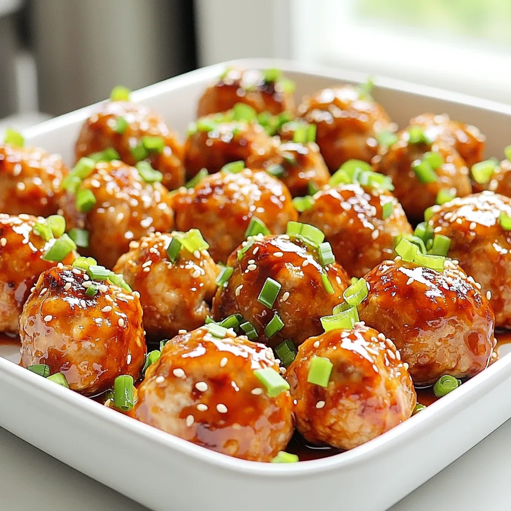 Für die Frikadellen benötigst du folgende Hauptzutaten: - 450 g gemahlenes Hühnchen - 125 g Semmelbrösel - 30 g geriebener Parmesan - 60 g gehackte Frühlingszwiebeln - 2 Knoblauchzehen, fein gehackt - 30 ml Süß-Chili-Sauce - 15 ml Sojasauce - 5 g frischer Ingwer, fein gehackt - 1/2 Teelöffel schwarzer Pfeffer - 1/4 Teelöffel Salz - Kochspray Diese Zutaten machen die Frikadellen saftig und geschmackvoll. Das gemahlene Hühnchen bietet eine tolle Basis. Die Semmelbrösel geben den Frikadellen die richtige Konsistenz. Parmesan fügt einen herzhaften Geschmack hinzu. Die Gewürze und Saucen sind wichtig für den Geschmack. Die Süß-Chili-Sauce bringt eine süße Schärfe. Sojasauce fügt eine salzige Tiefe hinzu. Der frische Ingwer gibt einen Hauch von Frische. Knoblauch sorgt für einen kräftigen Geschmack. Pfeffer und Salz runden alles ab. Zu den Frikadellen passen viele Beilagen. Du kannst sie mit Reis servieren. Ein frischer Salat ist auch eine gute Wahl. Für einen Snack kannst du sie mit einem Dip genießen. Zum Beispiel passt ein Joghurt-Dip sehr gut. Diese Kombinationen machen dein Essen noch besser. Beginne mit der Vorbereitung deiner Zutaten. Du benötigst: - 450 g gemahlenes Hühnchen - 125 g Semmelbrösel - 30 g geriebener Parmesan - 60 g gehackte Frühlingszwiebeln - 2 Knoblauchzehen - 30 ml Süß-Chili-Sauce - 15 ml Sojasauce - 5 g frischer Ingwer - 1/2 Teelöffel schwarzer Pfeffer - 1/4 Teelöffel Salz - Kochspray Schnell und einfach, oder? Hacke den Knoblauch und den Ingwer fein. Schneide die Frühlingszwiebeln in kleine Stücke. So hast du alles bereit. Nimm eine große Schüssel und gib alle vorbereiteten Zutaten hinein. Mische das gemahlene Hühnchen mit Semmelbröseln, Parmesan, Frühlingszwiebeln, Knoblauch, Ingwer, Süß-Chili-Sauce, Sojasauce, Pfeffer und Salz. Knete die Mischung gut durch. Achte darauf, dass alle Zutaten gleichmäßig verteilt sind. Die Masse sollte gut zusammenhalten. So werden die Frikadellen lecker und saftig. Heize deinen Airfryer auf 190°C vor. Das geht schnell und sorgt dafür, dass die Frikadellen gleichmäßig garen. Sprühe den Korb mit Kochspray ein. Das verhindert, dass die Frikadellen kleben bleiben. Forme die Hühnchenmasse zu golfballgroßen Frikadellen. Lege sie gleichmäßig in den Korb. Lass Platz zwischen den Frikadellen, damit die Luft zirkulieren kann. Gare sie für 12-15 Minuten. Schüttle den Korb einmal in der Mitte, damit sie schön knusprig werden. Wenn sie goldbraun sind, sind sie fertig. Lass sie kurz ruhen, bevor du sie servierst. So schmecken sie am besten! Um perfekte Frikadellen zu formen, beginne mit sauberen Händen. Nimm eine Portion der Hühnchenmasse und forme sie zu einer Kugel. Die Frikadellen sollten etwa 2-5 cm groß sein. So sind sie gleichmäßig gar. Drücke sie leicht zusammen, damit sie nicht auseinanderfallen. Stelle deinen Airfryer auf 190°C ein. Diese Temperatur sorgt für knusprige Frikadellen. Überprüfe die Frikadellen nach der Hälfte der Zeit. Schüttle den Korb, um eine gleichmäßige Bräunung zu erreichen. Wenn sie goldbraun sind, sind sie bereit. Ein häufiger Fehler ist, die Frikadellen zu nah beieinander zu legen. Sie müssen Platz haben, um gleichmäßig zu garen. Ein weiterer Fehler ist, sie nicht vorher zu sprühen. Das Kochspray verhindert das Ankleben und sorgt für eine schöne Textur. Achte darauf, die Garzeit genau zu beachten, damit sie nicht trocken werden. {{image_4}} Du kannst die Gewürze leicht ändern, um den Geschmack zu variieren. Füge mehr Ingwer hinzu für eine schärfere Note. Wenn du es süßer magst, nimm mehr Süß-Chili-Sauce. Probiere auch etwas Knoblauchpulver oder Paprika für zusätzlichen Geschmack. Gewürze machen deine Frikadellen einzigartig und lecker! Wenn du kein Hühnchen magst, kannst du auch anderes Fleisch verwenden. Pute oder Schweinefleisch sind gute Alternativen. Sie haben ähnliche Texturen und nehmen Gewürze gut auf. Du kannst sogar Rinderhackfleisch verwenden, wenn du einen kräftigen Geschmack möchtest. Achte darauf, die Garzeit entsprechend anzupassen. Für eine vegane Version kannst du pflanzliches Hackfleisch nutzen. Viele Marken bieten großartige Alternativen, die gut schmecken. Vermische das pflanzliche Hack mit Semmelbröseln und Gewürzen, wie im Rezept beschrieben. Du kannst auch pürierte Bohnen oder Linsen verwenden, um die Frikadellen fester zu machen. So bleiben sie zusammen und schmecken köstlich! Nach dem Garen solltest du die Frikadellen schnell abkühlen lassen. Platziere sie auf einem Teller und lasse sie auf Raumtemperatur kommen. Wenn sie abgekühlt sind, lege sie in einen luftdichten Behälter. Deine Frikadellen bleiben so bis zu drei Tage frisch im Kühlschrank. Sie schmecken am besten, wenn du sie innerhalb von zwei Tagen isst. Um die Frikadellen länger zu lagern, kannst du sie einfrieren. Lasse die gekochten Frikadellen zuerst ganz abkühlen. Lege sie dann in einen Gefrierbeutel oder einen luftdichten Behälter. Achte darauf, die Frikadellen gut voneinander zu trennen. So kleben sie nicht zusammen. Im Gefrierfach halten sie bis zu drei Monate. Wenn du bereit bist, sie zu essen, lasse sie einfach im Kühlschrank auftauen. Zum Aufwärmen der Frikadellen empfehle ich den Airfryer. Heize ihn auf 180°C vor und gare die Frikadellen etwa 5-7 Minuten. Das macht sie wieder knusprig. Alternativ kannst du sie auch in der Mikrowelle erwärmen. Achte dabei darauf, sie nicht zu lange zu erhitzen. So bleiben sie saftig und lecker. Die Frikadellen sollten im Airfryer 12 bis 15 Minuten garen. Sie sind fertig, wenn sie goldbraun sind. Eine gute Idee ist, nach der Hälfte der Zeit den Korb zu schütteln. So garen die Frikadellen gleichmäßig und werden knusprig. Ja, du kannst die Frikadellen auch im Ofen zubereiten. Heize deinen Ofen auf 200°C vor. Lege die Frikadellen auf ein Backblech mit Backpapier. Gare sie etwa 20 bis 25 Minuten. Überprüfe, ob sie durch und goldbraun sind. Die Süß-Chili-Sauce kann auch selbstgemacht werden, aber ich benutze oft die fertige Sauce. Sie spart Zeit und hat einen tollen Geschmack. Wenn du sie selbst machen möchtest, mische Zucker, Essig, Wasser, Chili und Knoblauch. Koche alles zusammen, bis es dickflüssig wird. Frikadellen sind eine köstliche Mahlzeit, die einfach zuzubereiten ist. In diesem Blogbeitrag haben wir die besten Zutaten, Schritte und Tipps besprochen. Du hast gelernt, wie du Frikadellen perfekt formst und im Airfryer garst. Außerdem hast du verschiedene Variationen entdeckt, die deinen Geschmack anpassen. Denk daran, sie richtig zu lagern und aufzuwärmen, damit sie frisch bleiben. Mit diesen Informationen kannst du bald selbst köstliche Frikadellen zubereiten. Viel Spaß beim Kochen!