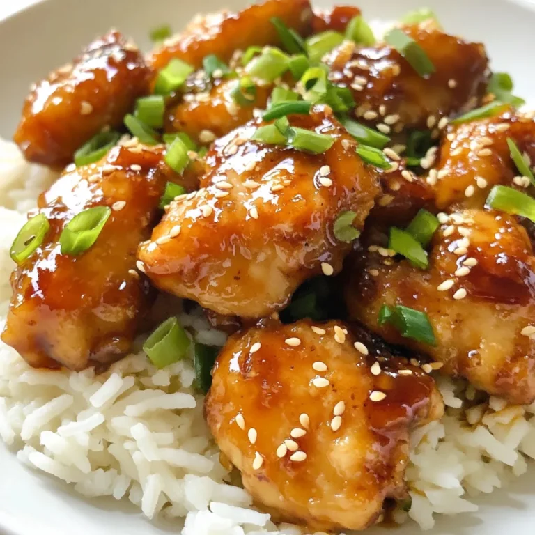 Für dieses leckere Gericht benötigst du: - 680 g zarte, boneless Hähnchenschenkel (in mundgerechte Stücke geschnitten) - 120 ml Honig - 45 ml Sojasauce - 30 ml Reisessig - 30 ml Sriracha (nach Geschmack anpassen) - 15 g frischer Ingwer, gerieben - 2 Zehen Knoblauch, fein gehackt - 15 ml Sesamöl - 15 g Speisestärke (mit 30 ml Wasser vermischt) - 2 g schwarzer Pfeffer Diese Zutaten sorgen für eine harmonische Mischung aus Süße und Schärfe. Der Honig gibt dem Gericht seine süße Note, während die Sriracha und der Ingwer die Würze bringen. Die Marinade ist der Schlüssel zu diesem Rezept. Sie besteht aus Honig, Sojasauce, Reisessig, Sriracha, Ingwer, Knoblauch, Sesamöl und Pfeffer. Diese Kombination gibt dem Hähnchen viel Geschmack. Um das Hähnchen zu marinieren, mische alle Zutaten in einer Schüssel gut. Achte darauf, dass das Hähnchen gleichmäßig bedeckt ist. Lass es mindestens 30 Minuten ziehen. Länger marinieren macht den Geschmack noch intensiver. Das Auge isst mit! Garnierungen machen dein Gericht noch schöner. Ich empfehle, das Hühnchen mit Sesamsamen und geschnittenen Frühlingszwiebeln zu garnieren. Diese bringen frische Farben und Textur ins Spiel. Serviere das Hühnchen auf einem Bett aus gedämpftem Jasminreis oder Quinoa. Ein zusätzlicher Spritzer von der Sauce sorgt für mehr Geschmack. Für einen schönen Farbkontrast kannst du gedämpften Brokkoli oder Zuckererbsen dazugeben. {{ingredient_image_2}} Zuerst brauchen wir eine Schüssel. Dort mischst du Honig, Sojasauce, Reisessig, und Sriracha. Ich mag es, frischen Ingwer und gehackten Knoblauch hinzuzufügen. Du kannst auch schwarzen Pfeffer für mehr Geschmack hinzufügen. Jetzt kommen die Hähnchenstücke dazu. Rühre alles gut um, bis das Hühnchen gleichmäßig bedeckt ist. Lass es dann mindestens 30 Minuten marinieren. Wenn du Zeit hast, lass es bis zu zwei Stunden im Kühlschrank. So wird der Geschmack besser. Erhitze eine große Pfanne bei mittlerer bis hoher Hitze. Gib die marinierten Hähnchenstücke und die Hälfte der Marinade in die Pfanne. Lass das Hühnchen braten, bis es eine goldene Kruste hat. Das dauert etwa 8 bis 10 Minuten. Rühre gelegentlich um, damit es gleichmäßig gart. Wenn das Hühnchen nicht mehr rosa ist, ist es fertig. Schiebe das Hühnchen zur Seite der Pfanne. Gieße die restliche Marinade in die Pfanne. Füge die Speisestärke, die du mit Wasser vermischt hast, hinzu. Jetzt rühre die Mischung gut um. Lass die Sauce 2 bis 3 Minuten kochen, bis sie eindickt. Das Hühnchen wird nun glasig umhüllt. Nimm die Pfanne vom Herd. Übertrage das Hühnchen auf einen Servierteller. Garniere es mit Sesamsamen und geschnittenen Frühlingszwiebeln für einen schönen Look. Für den besten Geschmack empfehle ich, das Hühnchen mindestens 30 Minuten zu marinieren. So zieht die Marinade gut ein. Wenn du mehr Zeit hast, lass das Hühnchen zwei Stunden im Kühlschrank. Eine längere Marinierzeit macht das Fleisch zart und geschmackvoll. Trockenes Hühnchen kann frustrierend sein. Um das zu vermeiden, achte darauf, das Hühnchen nicht zu lange zu braten. Achte darauf, dass die Stücke gleichmäßig groß sind. So garen sie gleichmäßig. Auch das Anbraten bei mittlerer bis hoher Hitze hilft, das Hühnchen saftig zu halten. Die Glasur ist der Star des Gerichts. Um die perfekte Glasur zu bekommen, lass die Marinade in der Pfanne gut eindicken. Rühre oft, damit sie nicht anbrennt. Wenn die Sauce schön dick ist, umhüllt sie das Hühnchen perfekt. Garnier das Gericht mit Sesamsamen und Frühlingszwiebeln für einen tollen Look. Pro Tipps Marinierzeit verlängern: Lassen Sie das Hühnchen länger marinieren, um den Geschmack zu intensivieren. Über Nacht im Kühlschrank ist ideal! Variationen der Schärfe: Passen Sie die Menge der Sriracha an, um die Schärfe nach Ihrem Geschmack zu regulieren. Für milderen Genuss einfach weniger verwenden. Zusätzliche Aromen hinzufügen: Experimentieren Sie mit anderen Gewürzen wie Paprika oder Kreuzkümmel in der Marinade, um eine persönliche Note zu verleihen. Für knusprige Textur: Fügen Sie das Hühnchen in der letzten Kochphase in die Pfanne, um eine knusprige Kruste zu erzielen. Einfach bei höherer Hitze für ein paar Minuten braten! {{image_4}} Wenn du eine vegane Option suchst, probiere Tofu oder Tempeh. Beide nehmen die Marinade gut auf. Schneide sie in Stücke, wie beim Hühnchen. Du kannst auch Jackfruit verwenden, um eine fleischige Textur zu erzielen. Marinieren und anbraten wie im Rezept, um den gleichen süßen und würzigen Geschmack zu erreichen. Du kannst auch Rindfleisch oder Schweinefleisch nutzen. Wähle mageres Fleisch für die besten Ergebnisse. Schneide es in kleine Stücke, damit es gleichmäßig gart. Die Marinade passt gut zu jedem Fleisch. Beachte die Garzeiten, da sie unterschiedlich sind. Rindfleisch braucht zum Beispiel länger als Hühnchen. Die Schärfe ist wichtig für den Geschmack. Du kannst die Menge an Sriracha nach deinem Wunsch anpassen. Für mildere Varianten, reduziere die Sriracha oder lasse sie ganz weg. Füge stattdessen etwas Paprika hinzu für eine sanfte Note. Wenn du es schärfer magst, kannst du frische Chilis oder mehr Sriracha verwenden. Experimentiere, um deine perfekte Balance zu finden. Um dein süßes und würziges Honig-Hühnchen frisch zu halten, lagere es in einem luftdichten Behälter. Stelle sicher, dass es gut abgekühlt ist, bevor du es in den Kühlschrank gibst. Beim Aufwärmen empfehle ich, die Mikrowelle oder eine Pfanne zu nutzen. In der Pfanne wird das Hühnchen schön knusprig. Erhitze es bei mittlerer Hitze für etwa 5 bis 7 Minuten. Du kannst auch einen Spritzer Wasser hinzufügen, um das Austrocknen zu verhindern. Im Kühlschrank hält sich das Honig-Hühnchen bis zu 3 Tage. Stelle sicher, dass es gut verpackt ist. Wenn du es länger aufbewahren möchtest, friere es ein. Im Gefrierschrank bleibt es bis zu 3 Monate frisch. Achte darauf, das Hühnchen in Portionen zu verpacken. So kannst du es einfach entnehmen, wenn du Lust auf ein schnelles Essen hast. Reste des Hühnchens sind vielseitig. Du kannst sie in Salate oder Wraps geben. Sie machen auch eine köstliche Füllung für Tacos. Eine andere Idee ist, die Reste in eine Suppe zu geben. Das gibt der Suppe einen tollen Geschmack. Experimentiere mit deinen Resten und finde neue Lieblingsgerichte! Um die Schärfe anzupassen, können Sie die Sriracha-Menge verändern. Fügen Sie mehr Sriracha hinzu, wenn Sie es schärfer mögen. Wenn Sie es milder wollen, reduzieren Sie die Menge. Sie können auch andere milde Saucen oder Zutaten verwenden. Zum Beispiel können Sie einen Teil der Sriracha durch Honig ersetzen. So bleibt der süße Geschmack, ohne zu scharf zu sein. Ja, Sie können das Honig-Hühnchen auch im Ofen zubereiten. Heizen Sie den Ofen auf 200 Grad Celsius vor. Legen Sie die marinierten Hähnchenteile auf ein Backblech. Backen Sie das Hühnchen 25 bis 30 Minuten, bis es goldbraun ist. Vergessen Sie nicht, die Stücke einmal zu wenden. So garen sie gleichmäßig und erhalten eine schöne Kruste. Honig-Hühnchen passt gut zu vielen Beilagen. Hier sind einige tolle Optionen: - Gedämpfter Jasminreis - Quinoa - Gebratener Brokkoli - Zuckererbsen - Karottensalat Diese Beilagen ergänzen den süßen und würzigen Geschmack des Hühnchens perfekt. Sie haben nun die besten Zutaten und Schritte für süßes und würziges Honig-Hühnchen gelernt. Marinieren, anbraten und die Sauce eindicken sind Schlüssel zum Erfolg. Nutzen Sie die Tipps, um saftiges Hühnchen zu garantieren und variieren Sie das Rezept nach Ihrer Vorliebe. Lagern Sie Reste richtig, um Geschmack und Frische zu bewahren. Experimentieren Sie mit verschiedenen Variationen, um jedes Mal etwas Neues zu bieten. Ihr perfektes Honig-Hühnchen wartet auf Sie!