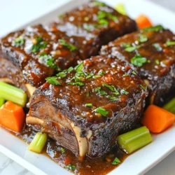 Für dieses Rezept brauchen Sie die folgenden Hauptzutaten: - 1,4 kg Rinderkoteletten - 1 Zwiebel, gehackt - 4 Knoblauchzehen, fein gehackt - 500 ml Rinderbrühe - 240 ml zerdrückte Tomaten - 2 Esslöffel brauner Zucker - 2 Esslöffel Sojasauce - 1 Esslöffel Worcestershiresauce - Salz und Pfeffer nach Geschmack Diese Zutaten bilden die Basis des Geschmacks. Die Rinderkoteletten sind das Herz des Gerichts. Sie bringen viel Geschmack mit. Für die perfekte Würze verwenden wir: - 1 Teelöffel geräucherter Paprika - 1 Teelöffel getrockneter Thymian Der geräucherte Paprika gibt ein rauchiges Aroma. Der Thymian bringt frische Noten in das Gericht. Diese Gewürze sind wichtig für den echten Geschmack. Die Gemüsezutaten machen das Gericht noch besser. Sie benötigen: - 3 Karotten, in Stücke geschnitten - 2 Selleriestangen, gehackt - Frische Petersilie zur Garnierung Die Karotten und der Sellerie sorgen für Süße und Textur. Die Petersilie ist eine schöne Garnierung. Sie bringt Farbe auf den Teller. {{ingredient_image_2}} Zuerst würzen Sie die Rinderkoteletten. Nehmen Sie Salz und Pfeffer. Streuen Sie diese Gewürze großzügig auf beide Seiten. Lassen Sie die Koteletten etwa fünf Minuten ruhen. So ziehen die Aromen in das Fleisch ein. In einer großen Pfanne können Sie die Koteletten anbraten. Erhitzen Sie die Pfanne bei mittlerer bis hoher Hitze. Braten Sie die Koteletten zwei bis drei Minuten auf jeder Seite an. Dies gibt dem Fleisch eine schöne Farbe und zusätzlichen Geschmack. Wenn Sie es einfach halten möchten, können Sie diesen Schritt überspringen. Nun kommt der Slow Cooker ins Spiel. Geben Sie zuerst die gehackte Zwiebel hinein. Fügen Sie dann den fein gehackten Knoblauch hinzu. Danach folgen die geschnittenen Karotten und der gehackte Sellerie. Diese Basis sorgt für eine tolle Geschmacksgrundlage. Für die Soße nehmen Sie eine separate Schüssel. Mischen Sie die Rinderbrühe, zerdrückte Tomaten und braunen Zucker. Fügen Sie auch die Sojasauce und Worcestershiresauce hinzu. Streuen Sie nun den geräucherten Paprika und den getrockneten Thymian hinein. Rühren Sie alles gut um, bis es gut vermischt ist. Legen Sie die Koteletten vorsichtig auf das Gemüse im Slow Cooker. Gießen Sie die Soßenmischung gleichmäßig darüber. Achten Sie darauf, dass die Koteletten größtenteils bedeckt sind. Setzen Sie den Deckel auf. Kochen Sie auf niedriger Stufe für acht Stunden oder auf hoher Stufe für vier bis fünf Stunden. Das Fleisch wird zart und fällt fast vom Knochen. Nach dem Kochen nehmen Sie die Koteletten und das Gemüse vorsichtig heraus. Möchten Sie die Soße dicker machen? Lassen Sie sie bei hoher Hitze mit offenem Deckel für 15 Minuten köcheln. Servieren Sie die Koteletten auf einem schönen Teller. Geben Sie einen Schuss Soße darüber und garnieren Sie mit frischer Petersilie. Guten Appetit! Beginne mit der richtigen Würzung der Rinderkoteletten. Benutze großzügig Salz und Pfeffer. Dies gibt dem Fleisch einen tollen Geschmack. Du kannst auch andere Gewürze hinzufügen, wenn du magst. Die Vorbereitung ist einfach, aber wichtig für das Endergebnis. Lass das Fleisch vor dem Anbraten etwas ruhen, damit es gleichmäßiger gart. Das Anbraten der Koteletten ist nicht Pflicht, bringt aber mehr Geschmack. Erhitze eine große Pfanne auf mittlerer bis hoher Hitze. Lege die Koteletten vorsichtig hinein und brate sie 2-3 Minuten pro Seite. Achte darauf, dass sie schön braun werden. Diese Kruste fügt Tiefe und Textur hinzu. Wenn du es eilig hast, kannst du diesen Schritt auch überspringen. Ein häufiger Fehler ist das Überfüllen des Slow Cookers. Achte darauf, dass genug Platz für die Wärme bleibt. Wenn das Fleisch nicht gut eingetaucht ist, wird es trocken. Ein weiterer Fehler ist, das Fleisch zu lange zu garen. Es sollte zart sein, aber nicht zerfallen. Kontrolliere die Kochzeit genau, um die besten Ergebnisse zu erzielen. Pro Tipps Fleisch marinieren: Lassen Sie die Rinderkoteletten vor dem Garen mehrere Stunden oder über Nacht marinieren, um den Geschmack zu intensivieren und das Fleisch noch zarter zu machen. Gemüse anpassen: Fügen Sie je nach Saison oder Vorliebe zusätzliches Gemüse wie Kartoffeln oder Paprika hinzu, um das Gericht abwechslungsreicher zu gestalten. Soße verfeinern: Experimentieren Sie mit zusätzlichen Gewürzen wie Lorbeerblättern oder einer Prise Zimt in der Soße, um den Geschmack zu vertiefen. Resteverwertung: Verwenden Sie die übrig gebliebene Soße als Basis für eine leckere Suppe oder als Marinade für andere Fleischgerichte. {{image_4}} Wenn Sie keine Rinderkoteletten verwenden möchten, gibt es leckere Alternativen. Probieren Sie Lammkeulen oder Schweinerippchen. Diese Fleischsorten haben einen ähnlichen Geschmack und eine tolle Textur. Sie benötigen die gleiche Zubereitung und Garzeit. Für eine vegetarische oder vegane Version können Sie Pilze nehmen. Portobello-Pilze sind eine hervorragende Wahl. Sie haben die richtige Konsistenz und nehmen Aromen gut auf. Verwenden Sie Gemüsebrühe anstelle von Rinderbrühe. Fügen Sie zusätzlich mehr Gemüse wie Auberginen oder Zucchini hinzu. So bleibt das Gericht herzhaft und schmackhaft. Wenn Sie es scharf mögen, fügen Sie frische Chili oder Cayennepfeffer hinzu. Diese Gewürze geben dem Gericht eine extra Schärfe. Sie können auch ein wenig Sriracha oder scharfe Sauce in die Soße mischen. So bringt es eine aufregende Note in das Rezept. Experimentieren Sie mit der Menge, um den perfekten Schärfegrad zu finden. Nach dem Kochen sollten die Rinderkoteletten abkühlen. Legen Sie sie in einen luftdichten Behälter. Fügen Sie etwas Soße hinzu, um das Fleisch feucht zu halten. Decken Sie den Behälter gut ab. So bleibt der Geschmack frisch. Um die Rinderkoteletten wieder aufzuwärmen, nutzen Sie den Slow Cooker. Stellen Sie ihn auf niedrig und lassen Sie das Fleisch 1-2 Stunden erwärmen. Alternativ können Sie die Koteletten in der Mikrowelle erhitzen. Decken Sie sie mit einem feuchten Tuch ab. So bleibt das Fleisch saftig. Im Kühlschrank sind die Rinderkoteletten 3-4 Tage haltbar. Wenn Sie sie länger aufbewahren möchten, frieren Sie sie ein. Im Gefrierfach halten sie bis zu 3 Monate. Denken Sie daran, die Koteletten in Portionen zu teilen, bevor Sie sie einfrieren. So können Sie sie leicht entnehmen. Die Koteletten brauchen Zeit, um zart zu werden. Du kannst sie auf niedriger Stufe für 8 Stunden oder auf hoher Stufe für 4 bis 5 Stunden garen. So wird das Fleisch sehr lecker und fällt leicht vom Knochen. Die lange Garzeit macht den Unterschied, also plane etwas Zeit ein. Ja, du kannst das Rezept leicht halbieren. Halbiere einfach die Menge der Koteletten und die anderen Zutaten. Achte darauf, die Garzeit im Slow Cooker zu prüfen. Kleinere Portionen brauchen oft weniger Zeit, um zart zu werden. Überprüfe das Fleisch nach 3 bis 4 Stunden, wenn du die Menge halbierst. Zu den zarten Rinderkoteletten passen viele Beilagen. Hier sind einige Vorschläge: - Kartoffelpüree - Reis - Polenta - Gedünstetes Gemüse - Frisches Brot Diese Beilagen ergänzen den kräftigen Geschmack der Koteletten und machen das Essen komplett. Um die Soße dick zu machen, nimm sie nach dem Garen aus dem Slow Cooker. Koche sie dann in einem Topf auf hoher Hitze. Lass die Soße 15 Minuten köcheln, damit sie eindickt. Du kannst auch etwas Maisstärke oder Mehl hinzufügen, wenn du es schneller möchtest. Rühre gut um, um Klumpen zu vermeiden. Crockpot Beef Short Ribs sind einfach und lecker. Wir haben die Hauptzutaten besprochen, die wichtig sind. Die Schritt-für-Schritt-Anleitung macht das Kochen leicht. Ich habe Tipps gegeben, um häufige Fehler zu vermeiden. Auch Variationen für andere Geschmäcker wurden behandelt. Achten Sie auf die Lagerung, um die Reste frisch zu halten. Kochen macht Spaß, und mit diesen Ideen gelingt Ihr Gericht sicher. Genießen Sie die Zeit am Herd und die köstlichen Ergebnisse!