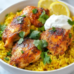 Für dieses leckere Gericht brauchst du: - 4 dünn geschnittene Hähnchenschenkel oder Brustfilets - 2 Tassen gewaschenen Basmati-Reis - 1 große, fein gehackte Zwiebel - 3 gehackte Knoblauchzehen - 4 Tassen Hühnerbrühe - 1/4 Tasse Naturjoghurt - 2 Esslöffel Olivenöl - Salz und Pfeffer nach Geschmack Diese Zutaten bilden die Basis für dein Shawarma-Hühnchen und den Reis. Die Hähnchenteile geben dem Gericht viel Geschmack. Der Basmati-Reis nimmt die Aromen auf und wird schön locker. Die Gewürze sind der Schlüssel zu diesem Gericht. Du brauchst: - 1 Esslöffel gemahlenen Kreuzkümmel - 1 Esslöffel gemahlenen Koriander - 1 Teelöffel gemahlenen Kurkuma - 1 Teelöffel geräucherten Paprika - 1/2 Teelöffel Cayennepfeffer (nach Geschmack anpassen) Diese Gewürze bringen Wärme und Tiefe in das Gericht. Kreuzkümmel und Koriander sind besonders wichtig für das Shawarma-Aroma. Kurkuma sorgt für eine schöne Farbe. Der geräucherte Paprika gibt einen tollen, rauchigen Geschmack. Um das Gericht abzurunden, empfehle ich: - Frischer Koriander oder Petersilie zur Garnierung - Zitronenschnitze zum Servieren Die frischen Kräuter bringen Farbe und Frische. Ein Spritzer Zitrone verleiht dem Gericht einen zusätzlichen Kick. Du kannst auch etwas Joghurt dazugeben, um die Aromen zu mildern. So wird jedes Bissen noch köstlicher! {{ingredient_image_2}} Die Vorbereitungszeit für dieses Rezept beträgt nur 10 Minuten. Die gesamte Kochzeit liegt bei etwa 30 Minuten. Damit ist dieses Gericht perfekt für ein schnelles Abendessen. 1. Erhitze 2 Esslöffel Olivenöl in einem großen Topf bei mittlerer Hitze. 2. Füge die fein gehackte Zwiebel hinzu und brate sie 5 Minuten, bis sie glasig ist. 3. Gib die gehackten Knoblauchzehen hinzu und brate sie 1 Minute mit. 4. Streue die Gewürze (Kreuzkümmel, Koriander, Kurkuma, Paprika, Cayennepfeffer, Salz und Pfeffer) darüber. Rühre alles gut um und koche es 1-2 Minuten. 5. Lege die Hähnchenstücke in den Topf und brate sie 5-7 Minuten, bis sie goldbraun sind. 6. Füge den gewaschenen Basmati-Reis hinzu und mische ihn gut unter das Hähnchen. 7. Gieße die Hühnerbrühe dazu und bringe alles zum Kochen. 8. Reduziere die Hitze auf niedrig, decke den Topf ab und lasse es 18-20 Minuten köcheln. 9. Nimm den Topf vom Herd und lasse ihn 5 Minuten abgedeckt ruhen. 10. Lockere den Reis mit einer Gabel auf und rühre den Naturjoghurt unter. - Achte darauf, die Zwiebel gut anzuschwitzen. So bekommst du einen tollen Geschmack. - Rühre die Gewürze gut ein, um den vollen Geschmack zu entfalten. - Lass den Reis nach dem Kochen ruhen. So wird er fluffiger. - Garniere das Gericht mit frisch gehacktem Koriander oder Petersilie. Ein Spritzer Zitrone bringt Frische. Ein häufiger Fehler ist das Überkochen des Reises. Das passiert, wenn man die Hitze zu hoch hält. Halte die Hitze nach dem Aufkochen niedrig. Ein weiterer Fehler ist, die Gewürze nicht richtig zu rösten. Röste sie kurz an, bevor du die anderen Zutaten hinzufügst. So entfalten sie ihr volles Aroma. Passe die Gewürze nach deinem Geschmack an. Du kannst mehr Cayennepfeffer für Schärfe hinzufügen. Wenn du es milder magst, verwende weniger. Für einen frischen Geschmack füge mehr Koriander hinzu. Experimentiere ruhig mit anderen Gewürzen. Zimt oder Muskatnuss können eine schöne Note geben. Um die perfekte Textur zu erreichen, achte auf die Kochzeit des Reises. Er sollte weich, aber nicht matschig sein. Rühre den Reis nach dem Kochen mit einer Gabel auf. Das lockert ihn auf. Serviere das Gericht mit frischem Joghurt. Das macht es cremig und lecker. Ein Spritzer frischer Zitrone rundet das Aroma ab. Pro Tipps Hähnchen marinieren: Lasse die Hähnchenteile vor dem Kochen mindestens 30 Minuten in den Gewürzen marinieren, um den Geschmack zu intensivieren. Reis richtig waschen: Wasche den Basmati-Reis gründlich, um überschüssige Stärke zu entfernen. Das sorgt für lockereren Reis. Deckel nicht abheben: Während des Kochens den Deckel des Topfes nicht abheben, um den Dampf und die Hitze zu halten, was für perfekt gegarten Reis sorgt. Frische Kräuter hinzufügen: Füge die frischen Kräuter erst kurz vor dem Servieren hinzu, um ihren Geschmack und ihre Frische zu bewahren. {{image_4}} Wenn du eine vegetarische oder vegane Option suchst, kannst du das Hähnchen einfach durch Kichererbsen oder Tofu ersetzen. Beide Optionen nehmen die Aromen gut auf. Verwende die gleichen Gewürze, um den Geschmack zu bewahren. Für eine extra Portion Gemüse, füge gewürfelte Paprika, Zucchini oder Spinat hinzu. Diese Zutaten sorgen für mehr Farbe und Nährstoffe. Basmati-Reis ist toll, aber du kannst auch Quinoa oder Jasminreis verwenden. Diese Alternativen bieten andere Texturen und Aromen. Wenn du kein Hähnchen magst, probiere Lamm oder Rind. Diese Fleischsorten haben ihren eigenen, reichen Geschmack. Achte darauf, die Garzeit entsprechend anzupassen, damit sie zart und saftig bleiben. Du kannst die Gewürze ganz nach deinem Geschmack anpassen. Wenn du es schärfer magst, füge mehr Cayennepfeffer hinzu. Für weniger Schärfe, lasse ihn einfach weg. Auch die Kräuter sind variabel. Frischer Dill oder Minze können eine interessante Note hinzufügen. Experimentiere mit dem Joghurt. Griechischer Joghurt bietet mehr Cremigkeit, während pflanzlicher Joghurt eine gute vegane Option ist. Ich liebe es, Reste von Shawarma-Hühnchen und Reis aufzubewahren. Lass das Gericht zuerst abkühlen. Danach packe es in einen luftdichten Behälter. So bleibt der Geschmack frisch. Du kannst die Portionen gut trennen, um sie später leicht zu nutzen. Um die Reste wieder aufzuwärmen, benutze entweder die Mikrowelle oder einen Topf. Wenn du die Mikrowelle nutzt, stelle die Leistung auf mittlere Stufe. Erhitze das Gericht in 1-2 Minuten-Intervallen, bis es heiß ist. Achte darauf, es ab und zu umzurühren. Wenn du einen Topf verwendest, füge etwas Wasser oder Brühe hinzu. So bleibt das Gericht saftig. Erhitze es bei niedriger Temperatur, bis alles warm ist. Im Kühlschrank hält sich das Shawarma-Hühnchen und Reis etwa 3-4 Tage. Achte darauf, es gut zu verpacken. Wenn du es länger aufbewahren möchtest, lege es in den Gefrierschrank. Dort bleibt es bis zu 3 Monate frisch. Für beste Qualität friere es in Portionen ein. So kannst du es einfach auftauen und genießen, wann immer du Lust hast! Um mehr Portionen zu machen, verdopple einfach die Zutaten. Du kannst die Hähnchenschenkel und den Reis nach Bedarf erhöhen. Achte darauf, die Hühnerbrühe ebenfalls zu erhöhen. Wenn du mehr Reis hast, koche ihn länger. Halte die Gewürze im gleichen Verhältnis. So bleibt der Geschmack gleich gut. Wenn du keinen Basmati-Reis hast, kannst du Langkornreis oder Jasminreis verwenden. Quinoa ist auch eine gute Option, wenn du eine glutenfreie Wahl möchtest. Achte darauf, die Kochzeiten und die Flüssigkeitsmenge anzupassen. Jede Reisart hat unterschiedliche Kochzeiten. Ja, du kannst die Gewürze anpassen. Wenn du es schärfer magst, füge mehr Cayennepfeffer hinzu. Du kannst auch andere Gewürze wie Zimt oder Muskatnuss ausprobieren. Sei kreativ mit den Aromen. Das Gericht bleibt trotzdem lecker. Ja, dieses Gericht ist glutenfrei. Die Hauptzutaten sind Hähnchen, Reis und Gewürze. Achte darauf, dass deine Hühnerbrühe ebenfalls glutenfrei ist. Damit kannst du sicher genießen, ohne dir Sorgen zu machen. In diesem Artikel habe ich die Hauptzutaten für das One Pot Shawarma-Hühnchen und Reis besprochen. Die Schritt-für-Schritt-Anleitung hilft dir, das Rezept leicht nachzukochen. Ich habe Tipps gegeben, um häufige Fehler zu vermeiden und Variationen für jeden Geschmack vorgestellt. Schließlich findest du nützliche Lagerinformationen und Antworten auf häufige Fragen. Nutze diese Informationen, um dein Gericht perfekt zuzubereiten und zu genießen. Viel Spaß beim Kochen!