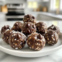 Um diese leckeren Energie-Bällchen zu machen, brauchst du einige einfache Zutaten: - 1 Tasse Haferflocken - 1/2 Tasse Mandelbutter (oder Erdnussbutter) - 1/4 Tasse Honig oder Ahornsirup - 2 Esslöffel ungesüßtes Kakaopulver - 1 Esslöffel fein gemahlenen Espresso oder Instantkaffee - 1/4 Tasse Mini-Dunkle-Schokoladenstückchen - 1/4 Teelöffel Salz - 1/2 Teelöffel Vanilleextrakt - 1/4 Tasse geraspelter Kokosnuss (optional) Diese Zutaten bringen viel Geschmack und Energie in die Bällchen. Du kannst die Bällchen mit weiteren Zutaten anreichern. Füge Chiasamen oder Leinsamen hinzu. Diese enthalten gesunde Fette und Ballaststoffe. Du kannst auch Trockenfrüchte wie Datteln oder Cranberries verwenden. Diese geben eine süße Note und mehr Nährstoffe. Wenn du keine Mandelbutter hast, benutze Erdnussbutter. Sie hat einen ähnlichen Geschmack und Textur. Du kannst auch Honig durch Agavendicksaft ersetzen, wenn du eine vegane Option suchst. Sei kreativ und passe die Zutaten nach deinem Geschmack an. {{ingredient_image_2}} Um die Schokoladen-Espresso-Energie-Bällchen zuzubereiten, starten Sie mit einer großen Rührschüssel. Geben Sie 1 Tasse Haferflocken, 1/2 Tasse Mandelbutter und 1/4 Tasse Honig oder Ahornsirup hinein. Fügen Sie 2 Esslöffel ungesüßtes Kakaopulver und 1 Esslöffel fein gemahlenen Espresso oder Instantkaffee hinzu. Rühren Sie alles gut um, bis die Mischung gleichmäßig ist. Es ist wichtig, dass alle Zutaten gut vermischt sind. Jetzt kommt das Salz und der Vanilleextrakt dazu. Rühren Sie weiter, bis alles gut vermischt ist. Wenn Sie möchten, können Sie auch 1/4 Tasse geraspelte Kokosnuss hinzufügen. Klappen Sie die Kokosnuss vorsichtig unter, damit sie gleichmäßig verteilt ist. Sobald die Mischung homogen ist, decken Sie die Schüssel mit Frischhaltefolie ab. Stellen Sie die Schüssel für etwa 30 Minuten in den Kühlschrank. Dies hilft, die Mischung zu festigen, was das Formen der Bällchen erleichtert. Nach 30 Minuten nehmen Sie die Mischung heraus. Verwenden Sie Ihre Hände, um kleine Bällchen mit einem Durchmesser von etwa 2,5 cm zu formen. Alternativ können Sie einen Keksteigportionierer verwenden, um die Größe gleichmäßig zu halten. Legen Sie die geformten Bällchen auf ein mit Backpapier ausgelegtes Backblech oder einen Teller. Für einen besonderen Kick können Sie einige Bällchen in geraspelter Kokosnuss oder zusätzlichem Kakaopulver wälzen. Legen Sie die Bällchen erneut für etwa 15 Minuten in den Kühlschrank. Dies hilft, die Form zu festigen und die Aromen zu intensivieren. Bewahren Sie die fertigen Energie-Bällchen in einem luftdichten Behälter im Kühlschrank auf. Sie bleiben so für bis zu einer Woche frisch. Wenn Sie sie länger aufbewahren möchten, frieren Sie sie einfach ein. So haben Sie jederzeit einen köstlichen Snack zur Hand. Um die besten Schokoladen-Espresso-Energie-Bällchen zu machen, achte auf die Zutaten. Verwende frische Haferflocken und hochwertige Mandelbutter. Diese Basis gibt den Bällchen Textur und Geschmack. Kakaopulver sorgt für die schokoladige Note, während der Espresso einen tollen Kick gibt. Mische alles gut in einer Schüssel, bis keine Klumpen mehr da sind. Die Kühlung ist wichtig für die Festigkeit der Mischung. Nachdem du alles gut vermischt hast, decke die Schüssel ab. Stelle sie für 30 Minuten in den Kühlschrank. Dies macht das Formen der Bällchen einfacher. Wenn die Mischung zu weich bleibt, kühle sie länger. So halten die Bällchen ihre Form besser. Um die Bällchen ansprechender zu machen, wälze sie in geraspelter Kokosnuss oder Kakaopulver. Diese kleinen Details machen einen großen Unterschied! Sie sehen nicht nur gut aus, sondern geben auch extra Geschmack. Du kannst auch Nüsse oder andere Toppings nutzen. Experimentiere mit verschiedenen Optionen für deinen eigenen Stil! Pro Tipps Verwendung von Nussbutter: Experimentieren Sie mit verschiedenen Nussbuttersorten wie Cashew- oder Haselnussbutter für unterschiedliche Geschmäcker und Texturen. Kühlzeit nicht überspringen: Die Kühlung der Mischung ist entscheidend, um die Bällchen leicht formen zu können. Nehmen Sie sich die Zeit dafür! Variationen hinzufügen: Fügen Sie getrocknete Früchte, wie Cranberries oder Aprikosen, hinzu, um zusätzliche Süße und Nährstoffe zu erhalten. Langfristige Lagerung: Für längere Haltbarkeit können Sie die Bällchen einzeln in Frischhaltefolie einwickeln und einfrieren, sodass Sie immer einen schnellen Snack zur Hand haben. {{image_4}} Du kannst die Schokoladen-Espresso-Energie-Bällchen ganz einfach anpassen. Nutze verschiedene Nussbutter wie Erdnussbutter oder Cashewbutter. Jedes bringt seinen eigenen Geschmack mit. Du kannst auch Trockenfrüchte wie Cranberries oder Aprikosen hinzufügen. Das macht die Bällchen süßer und fruchtiger. Experimentiere mit verschiedenen Kombinationen, um deinen perfekten Snack zu finden. Diese Energie-Bällchen sind leicht anpassbar. Um sie glutenfrei zu machen, achte darauf, glutenfreie Haferflocken zu verwenden. Veganer können Honig durch Ahornsirup ersetzen. Außerdem kannst du eine pflanzliche Nussbutter wählen. So bleiben die Bällchen für alle geeignet. Diese Anpassungen machen die Bällchen nicht nur lecker, sondern auch für viele Ernährungstypen passend. Um die Nährstoffe zu erhöhen, füge Chiasamen zu deiner Mischung hinzu. Diese kleinen Samen sind reich an Ballaststoffen und Omega-3-Fettsäuren. Du kannst auch Leinsamen oder Hanfsamen verwenden. Diese Zutaten geben den Bällchen einen nussigen Geschmack und machen sie gesünder. Denke daran, die Menge leicht zu erhöhen, um den Nährstoffgehalt zu steigern. Bewahren Sie die Schokoladen-Espresso-Energie-Bällchen in einem luftdichten Behälter auf. Der Kühlschrank ist der beste Ort dafür. Diese Bällchen bleiben frisch für bis zu einer Woche. Die kühle Umgebung hilft, die Aromen zu bewahren. Zudem wird die Textur angenehm fest. Wenn Sie die Bällchen länger aufbewahren möchten, frieren Sie sie ein. Legen Sie die Energie-Bällchen auf ein Backblech. Lassen Sie sie anfrieren, bevor Sie sie in einen luftdichten Beutel geben. So kleben sie nicht zusammen. Im Gefrierschrank bleiben sie bis zu drei Monate frisch. Lassen Sie die Bällchen vor dem Genuss einfach im Kühlschrank auftauen. Überprüfen Sie regelmäßig das Haltbarkeitsdatum. Essen Sie die Bällchen, bevor sie schlecht werden. Sie können die Bällchen auch vor Ablauf des Haltbarkeitsdatums in neue Rezepte einarbeiten. Zum Beispiel in Joghurt oder als Snack bei Sport. So vermeiden Sie Lebensmittelverschwendung und genießen die volle Frische. Ja, du kannst andere Süßstoffe nutzen. Verwende zum Beispiel Agavensirup oder Stevia. Diese Süßstoffe bieten einen anderen Geschmack und sind oft kalorienärmer. Achte darauf, die Menge anzupassen, da sie unterschiedlich süß sind. Zögere nicht, mit verschiedenen Süßungsmitteln zu experimentieren. So findest du die perfekte Balance für deinen Gaumen. Die Energie-Bällchen halten sich gut im Kühlschrank. Bewahre sie in einem luftdichten Behälter auf. Sie bleiben bis zu einer Woche frisch. Für längere Haltbarkeit kannst du sie auch einfrieren. So hast du immer einen gesunden Snack zur Hand. Einfach vor dem Essen etwas auftauen lassen – und schon kannst du genießen! Ja, diese Bällchen sind proteinreich. Mandelbutter oder Erdnussbutter sind tolle Proteinquellen. Haferflocken tragen ebenfalls zur Proteinzufuhr bei. Wenn du mehr Protein möchtest, füge Proteinpulver hinzu. So wird dein Snack noch nahrhafter und sättigender. Diese kleinen Bällchen sind perfekt für einen Energieschub! Schokoladen-Espresso-Energie-Bällchen sind einfach und lecker. Diese Bällchen nutzen gesunde Zutaten und einfache Schritte. Denken Sie an die Tipps für perfekte Bällchen. Sie können die Bällchen nach Ihrem Geschmack variieren und leicht anpassen. Verwahren Sie sie richtig, um ihre Frische zu erhalten. Diese snacks sind nahrhaft und schnell gemacht. Probieren Sie sie aus, um Ihre Energie zu steigern!