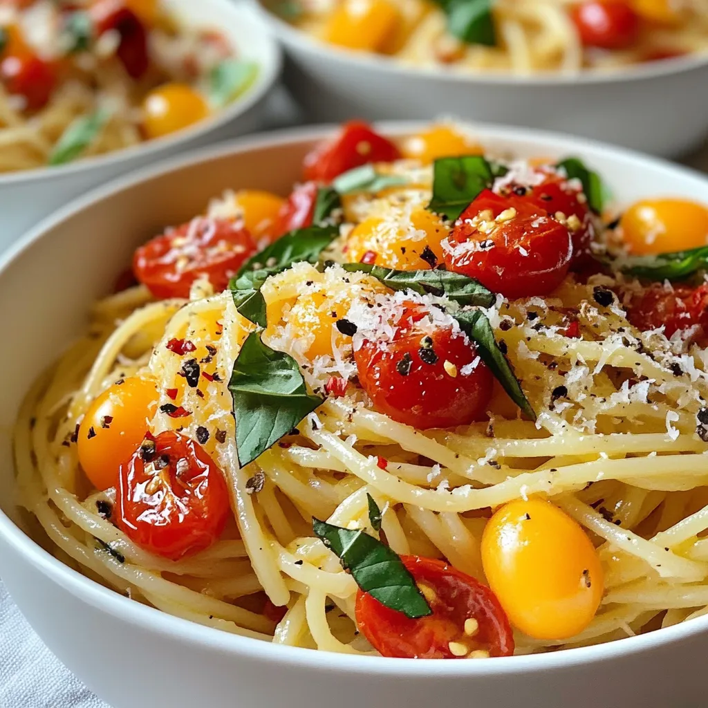 Für One Pot Knoblauch Butter Pasta benötigen Sie einige einfache, aber leckere Zutaten. Hier ist eine Liste der Hauptzutaten: - 400g Spaghetti oder Ihre Lieblingspasta - 4 Esslöffel ungesalzene Butter - 6 Knoblauchzehen, fein gehackt - 1 Teelöffel rote Pfefferflocken (nach Geschmack anpassen) - 4 Tassen Gemüsebrühe - 1 Tasse Kirschtomaten, halbiert - ½ Tasse frische Basilikumblätter, grob zerrissen - ½ Tasse geriebener Parmesan (plus mehr zum Servieren) - Salz und Pfeffer nach Geschmack - Optional: Abgeriebene Schale von 1 Zitrone Diese Zutaten sorgen für den vollen Geschmack. Die Kombination aus Knoblauch und Butter macht die Pasta besonders aromatisch. Sie können auch andere Pastaarten verwenden. Penne, Fusilli oder sogar Vollkornnudeln passen gut. Wählen Sie die Pasta, die Ihnen am besten gefällt. Achten Sie darauf, die Kochzeit anzupassen. Dickere Nudeln benötigen länger. Frische Kräuter machen das Gericht lebendig. Basilikum ist eine tolle Wahl, aber Sie können auch Petersilie oder Oregano verwenden. Rote Pfefferflocken geben einen schönen Kick. Wenn Sie es milder mögen, lassen Sie diese weg oder verwenden Sie weniger. Ein bisschen Zitronenschale bringt Frische ins Gericht. Experimentieren Sie mit den Kräutern, um Ihren eigenen Geschmack zu finden. {{ingredient_image_2}} Um die Butter-Knoblauch-Mischung zu machen, beginne mit einem großen Topf. Stelle ihn auf mittlere Hitze. Gib die ungesalzene Butter hinein. Lass sie schmelzen, bis sie schön cremig ist. Jetzt kommt der fein gehackte Knoblauch dazu. Rühre ihn gut um, damit er gleichmäßig bräunt. Füge die roten Pfefferflocken hinzu. Diese geben deinem Gericht einen tollen Kick. Achte darauf, dass der Knoblauch nicht verbrennt. Das dauert nur etwa 1-2 Minuten. Sobald der Knoblauch duftet, ist es Zeit für die Gemüsebrühe. Gieße sie in den Topf und bringe sie zum Köcheln. Jetzt kommen die Spaghetti oder deine Lieblingspasta in den Topf. Mische alles gut durch. Füge die halbierten Kirschtomaten hinzu. Diese sorgen für Frische und Farbe. Decke den Topf ab und lasse die Pasta etwa 10-12 Minuten kochen. Rühre gelegentlich um, damit nichts ansetzt. Die Pasta sollte al dente und die Flüssigkeit fast aufgesogen sein. Nimm den Topf vom Herd. Jetzt kommt der beste Teil: die frischen Basilikumblätter. Zerkleinere sie grob und rühre sie unter die Pasta. Füge den geriebenen Parmesan hinzu. Wenn du magst, gib auch die Zitronenschale dazu. Das bringt einen frischen Geschmack. Schmecke die Pasta mit Salz und Pfeffer ab. Rühre alles kräftig um, damit die Aromen sich vermischen. Serviere die Pasta in tiefen Tellern. Garniere sie mit mehr Parmesan und frischen Basilikumblättern. Ein Spritzer Zitrone macht das Gericht noch besser. Um die perfekte Konsistenz der Pasta zu erreichen, koche sie in der Brühe. Dies gibt der Pasta mehr Geschmack. Achte darauf, die Pasta regelmäßig umzurühren. Wenn du die Pasta al dente magst, probiere sie nach etwa zehn Minuten. So kannst du sicherstellen, dass sie nicht zu weich wird. Frische Zutaten machen einen großen Unterschied. Verwende frischen Knoblauch, um den besten Geschmack zu erhalten. Auch frische Kräuter wie Basilikum sind wichtig. Sie verleihen der Pasta ein tolles Aroma. Frische Kirschtomaten bringen Farbe und Süße. Wenn du kannst, kaufe die Zutaten auf dem Markt. So unterstützt du lokale Bauern und erhältst die besten Produkte. Ein häufiger Fehler ist, die Pasta zu lange zu kochen. Achte darauf, die Zeit im Auge zu behalten. Wenn die Pasta zu weich wird, verliert sie ihren Biss. Ein weiterer Fehler ist, den Knoblauch zu verbrennen. Sautiere ihn nur kurz, bis er aromatisch ist. Das gibt der Pasta den besten Geschmack. Überprüfe auch die Menge an Salz. Zu viel Salz kann das Gericht verderben. Pro Tipps Frischer Knoblauch: Verwenden Sie frischen Knoblauch für das beste Aroma. Pulver oder getrockneter Knoblauch können den Geschmack beeinträchtigen. Pasta al dente: Achten Sie darauf, die Pasta al dente zu kochen, damit sie die perfekte Konsistenz hat und nicht zu weich wird. Variationen: Fügen Sie zusätzliches Gemüse wie Zucchini oder Spinat hinzu, um das Gericht nahrhafter und bunter zu gestalten. Resteverwertung: Die Reste können hervorragend als kalter Nudelsalat verwendet werden. Einfach in den Kühlschrank stellen und später genießen! {{image_4}} Du kannst viele Gemüsesorten in deine One Pot Knoblauch Butter Pasta geben. Zum Beispiel passen Zucchini, Paprika und Spinat sehr gut. Schneide das Gemüse klein. Füge es zusammen mit der Pasta in den Topf. Das Gemüse wird weich und nimmt den Geschmack der Sauce auf. Du kannst auch Erbsen oder Brokkoli verwenden. Sie bringen Farbe und Nährstoffe in dein Gericht. Möchtest du mehr Protein in deiner Pasta? Dann füge Hühnchen, Garnelen oder Tofu hinzu. Diese Zutaten machen die Mahlzeit sättigender. Wenn du Hühnchen verwendest, schneide es in kleine Stücke. Brate es zuerst in der Butter an, bevor du den Knoblauch hinzufügst. Für Garnelen, füge sie einfach in den Topf, wenn die Pasta fast fertig ist. Tofu kann mariniert werden und passt gut zu den Aromen. Wenn du eine vegane Option suchst, ersetze die Butter durch pflanzliche Margarine. Verwende auch einen veganen Käse, der gut schmilzt. Viele Marken bieten leckere Alternativen an. Du kannst auch Nährhefe verwenden, um einen käsigen Geschmack zu erzielen. Dieser macht die Pasta nicht nur cremig, sondern gibt auch einen tollen Umami-Geschmack. Um Reste Ihrer One Pot Knoblauch Butter Pasta zu lagern, lassen Sie sie zuerst abkühlen. Geben Sie die Pasta in einen luftdichten Behälter. Stellen Sie sicher, dass der Behälter gut verschlossen ist. So bleibt die Pasta frisch. Sie können die Reste bis zu drei Tage im Kühlschrank aufbewahren. Zum Aufwärmen der Pasta geben Sie sie in eine Pfanne. Fügen Sie einen Spritzer Wasser oder etwas Brühe hinzu. Erhitzen Sie die Pasta bei mittlerer Hitze. Rühren Sie regelmäßig um, damit sie gleichmäßig warm wird. Sie können auch die Mikrowelle nutzen. Stellen Sie die Pasta in eine mikrowellengeeignete Schüssel und decken Sie sie ab. Erwärmen Sie sie in Intervallen von 30 Sekunden, bis sie warm ist. Die frischen Zutaten in diesem Rezept haben unterschiedliche Haltbarkeiten. Kirschtomaten sind meist 5-7 Tage haltbar. Knoblauch kann mehrere Wochen halten, wenn er an einem kühlen, trockenen Ort liegt. Frische Basilikumblätter sollten innerhalb von 3-5 Tagen verwendet werden. Parmesan hält sich im Kühlschrank etwa 4-6 Wochen. Achten Sie immer auf das Haltbarkeitsdatum der Brühe. Wenn Sie diese Tipps befolgen, bleibt Ihre Pasta frisch und lecker! Du kannst die One Pot Knoblauch Butter Pasta bis zu drei Tage im Kühlschrank aufbewahren. Stelle sicher, dass du die Pasta in einem luftdichten Behälter lagerst. So bleibt sie frisch und lecker. Achte darauf, die Pasta abkühlen zu lassen, bevor du sie in den Kühlschrank stellst. Das hilft, das Wachstum von Bakterien zu verhindern. Ja, du kannst die Pasta mit vielen Saucen kombinieren! Eine einfache Tomatensauce passt gut zu dieser Pasta. Auch eine cremige Alfredo-Sauce kann toll sein. Wenn du etwas Schärfe magst, probiere eine Arrabbiata-Sauce. Sei kreativ und füge deine Lieblingszutaten hinzu. So wird jedes Gericht einzigartig. Wenn du Butter ersetzen möchtest, gibt es mehrere Optionen. Du kannst Olivenöl verwenden, um einen ähnlichen Geschmack zu erzielen. Auch vegane Butter ist eine gute Wahl. Außerdem kannst du Kokosnussöl verwenden, das einen süßen Geschmack hinzufügt. Wähle die Option, die dir am besten gefällt. So bleibt das Rezept einfach und lecker. One Pot Knoblauch Butter Pasta ist einfach und lecker. Wir haben die besten Zutaten, eine klare Anleitung und nützliche Tipps geteilt. Denke daran, frische Zutaten zu wählen und häufige Fehler zu vermeiden. Variationen wie Gemüse und Protein machen das Gericht vielfältig. Reste sind einfach zu lagern und aufzuwärmen. Nutze die FAQs für weitere Hilfe. Mit diesen Infos bereitest du das perfekte Gericht zu. Lass dich von diesem Rezept inspirieren und genieße die Pasta!