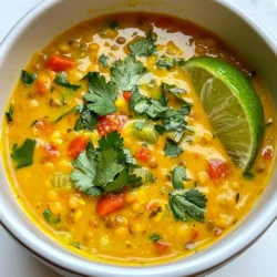 Die Hauptbestandteile dieser Suppe sind einfach und nahrhaft. Hier ist, was Sie brauchen: - 1 Tasse getrocknete grüne oder braune Linsen, gründlich gewaschen - 1 Esslöffel Kokosöl - 1 mittlere Zwiebel, gewürfelt - 3 Knoblauchzehen, fein gehackt - 1 Esslöffel frischer Ingwer, fein gehackt - 1 Dose (400 ml) Kokosmilch - 4 Tassen Gemüsebrühe - 1 mittelgroße Karotte, gewürfelt - 1 rote Paprika, gewürfelt Diese Zutaten bilden die Basis. Die Linsen geben Protein und Ballaststoffe. Kokosmilch macht die Suppe cremig und reichhaltig. Die Aromen machen die Suppe lebendig. Hier sind die Gewürze: - 2 Esslöffel rote Currypaste - 1 Teelöffel Kurkumapulver - Salz und Pfeffer nach Geschmack Die rote Currypaste bringt Wärme und Tiefe. Kurkuma fügt eine goldene Farbe und gesunde Vorteile hinzu. Diese Gewürze sind wichtig für den Geschmack. Toppings machen das Essen noch besser. Hier sind einige Ideen: - Frischer Koriander zur Dekoration - Saft von 1 Limette Frischer Koriander bringt Frische und Farbe. Ein Spritzer Limettensaft verstärkt die Aromen. Servieren Sie die Suppe mit bunten Schalen. Garnieren Sie jede Portion großzügig für eine einladende Anrichtung. {{ingredient_image_2}} Zuerst müssen wir die Zutaten bereitstellen. Hier ist, was du brauchst: - 1 Tasse getrocknete grüne oder braune Linsen, gründlich gewaschen - 1 Esslöffel Kokosöl - 1 mittlere Zwiebel, gewürfelt - 3 Knoblauchzehen, fein gehackt - 1 Esslöffel frischer Ingwer, fein gehackt - 2 Esslöffel rote Currypaste - 1 Dose (400 ml) Kokosmilch - 4 Tassen Gemüsebrühe - 1 mittelgroße Karotte, gewürfelt - 1 rote Paprika, gewürfelt - 1 Teelöffel Kurkumapulver - Salz und Pfeffer nach Geschmack - Frischer Koriander zur Dekoration - Saft von 1 Limette Stelle sicher, dass du alles bereit hast. So geht es schneller beim Kochen. Erhitze das Kokosöl in einem großen Topf bei mittlerer Hitze. Füge die gewürfelte Zwiebel hinzu. Brate sie etwa 5 Minuten lang an, bis sie weich und durchscheinend ist. Rühre den gehackten Knoblauch und den Ingwer ein. Koche alles eine weitere Minute, damit die Aromen freigesetzt werden. Jetzt kommt die rote Currypaste und das Kurkumapulver. Mische alles gut und lass es zwei Minuten köcheln. Das aktiviert die Gewürze und bringt Geschmack. Gieße die Kokosmilch und die Gemüsebrühe in den Topf. Rühre gut um, bis alles vermischt ist. Füge die Linsen, die gewürfelte Karotte und die rote Paprika hinzu. Bringe die Mischung zum Kochen. Sobald die Suppe kocht, reduziere die Hitze auf niedrig. Decke den Topf ab und koche die Suppe 25 bis 30 Minuten. Die Linsen sollten zart sein. Schmecke die Suppe mit Salz und Pfeffer ab. Rühre den Limettensaft ein, für zusätzliche Frische. Garnieren die Suppe mit frischem Koriander. Serviere sie in bunten Schalen. Jede Portion kann mit einem Limettenschnitz an der Seite dekoriert werden. So sieht es einladend aus und schmeckt noch besser! Um die perfekte Konsistenz für deine Kokos-Curry-Linsen-Suppe zu erreichen, sind Linsen der Schlüssel. Verwende grüne oder braune Linsen, da sie beim Kochen gut ihre Form behalten. Achte darauf, die Linsen gründlich zu waschen, um unerwünschte Rückstände zu entfernen. Während des Kochens kannst du die Suppe nach Belieben mit mehr Brühe oder Kokosmilch strecken. So bleibt sie cremig und leicht. Ein häufiger Fehler ist, die Suppe zu lange zu kochen. Linsen sollten weich, aber nicht matschig sein. Halte die Kochzeit im Auge und probiere die Linsen nach 25 Minuten. Ein weiterer Fehler ist, die Gewürze zu spät hinzuzufügen. Mische die Currypaste und Kurkuma frühzeitig ein. So entfalten sich die Aromen besser. Achte auch darauf, beim Abschmecken nicht zu viel Salz auf einmal hinzuzufügen. Du kannst die Geschmäcker deiner Suppe leicht anpassen. Füge einen Spritzer Limettensaft hinzu, um mehr Frische zu erhalten. Für mehr Schärfe kannst du frische Chili oder Cayennepfeffer hinzufügen. Variiere die Gemüse, indem du Spinat oder Kürbis hinzufügst. Diese Zutaten verleihen der Suppe eine neue Note. Wenn du möchtest, kannst du auch Kokosflocken oder Erdnüsse als Topping verwenden. Pro Tipps Frische Zutaten: Verwenden Sie frisches Gemüse und Kräuter, um den Geschmack der Suppe zu intensivieren. Variation der Linsen: Experimentieren Sie mit verschiedenen Linsensorten, um unterschiedliche Texturen und Geschmäcker zu erzielen. Würze anpassen: Passen Sie die Menge der roten Currypaste nach Ihrem persönlichen Schärfewunsch an. Vorausplanung: Bereiten Sie die Suppe im Voraus zu und lassen Sie sie im Kühlschrank aufbewahren, um den Geschmack zu verbessern. {{image_4}} Die Kokos-Curry-Linsen-Suppe ist bereits vegan und glutenfrei. Die Hauptzutaten sind Linsen, Gemüse und Kokosmilch. Alle diese Zutaten sind pflanzlich und glutenfrei. Wenn du also auf tierische Produkte oder Gluten verzichten möchtest, kannst du diese Suppe ohne Bedenken genießen. Du kannst auch sicherstellen, dass die Currypaste vegan ist, um die Suppe komplett rein pflanzlich zu halten. Möchtest du die Suppe proteinreicher machen? Füge einfach etwas Tofu oder Kichererbsen hinzu. Tofu kann leicht in Würfel geschnitten und in der Suppe gekocht werden. Kichererbsen sind ebenfalls eine tolle Option. Sie bringen nicht nur mehr Protein, sondern auch eine schöne Textur in die Suppe. Eine Tasse gekochte Kichererbsen oder eine halbe Tasse gewürfelten Tofu geben der Suppe einen tollen Kick. Eine weitere tolle Möglichkeit, die Suppe zu variieren, besteht darin, saisonale Zutaten zu verwenden. Im Frühling kannst du frische Erbsen oder Spargel hinzufügen. Im Sommer sind Zucchini und Tomaten perfekt. Im Herbst passen Kürbis oder Süßkartoffeln wunderbar. Im Winter sind Wurzelgemüse wie Pastinaken oder Rüben ideal. Diese Anpassungen machen die Suppe nicht nur leckerer, sondern auch bunter und nährstoffreicher. Um die frisch zubereitete Kokos-Curry-Linsen-Suppe richtig zu lagern, lassen Sie sie zuerst abkühlen. Füllen Sie die Suppe dann in einen luftdichten Behälter. Stellen Sie sicher, dass der Behälter gut verschlossen ist. So bleibt die Suppe frisch und lecker. Lagern Sie die Suppe im Kühlschrank. Dort hält sie sich bis zu fünf Tage. Wenn Sie die Suppe länger aufbewahren möchten, können Sie sie einfrieren. Gießen Sie die abgekühlte Suppe in gefriergeeignete Behälter oder Beutel. Achten Sie darauf, etwas Platz für die Ausdehnung zu lassen. Die Suppe kann bis zu drei Monate im Gefrierfach bleiben. Zum Wiederaufwärmen, tauen Sie die Suppe über Nacht im Kühlschrank auf. Erhitzen Sie sie in einem Topf bei mittlerer Hitze. Rühren Sie gut um, damit sie gleichmäßig warm wird. Die Haltbarkeit der Kokos-Curry-Linsen-Suppe beträgt im Kühlschrank etwa fünf Tage. Wenn Sie Reste haben, können Sie diese auch in andere Gerichte einfügen. Zum Beispiel können Sie die Suppe als Sauce für Reis oder Quinoa nutzen. Sie können auch frisches Gemüse hinzufügen, um die Suppe aufzufrischen. So haben Sie ein schnelles und einfaches Essen für die nächsten Tage. Die gesamte Zubereitungszeit beträgt etwa 40 Minuten. Davon sind 10 Minuten für das Vorbereiten und 30 Minuten für das Kochen nötig. Diese Zeit reicht, um eine leckere und gesunde Suppe zuzubereiten. Ja, du kannst die Linsen im Voraus vorbereiten. Weiche sie einfach über Nacht in Wasser ein. Das verkürzt die Kochzeit. Du kannst auch gekochte Linsen aufbewahren und dann zur Suppe hinzufügen. Ein paar gute Beilagen sind Reis oder Naan-Brot. Diese Beilagen ergänzen die Suppe perfekt und machen die Mahlzeit sättigender. Du kannst auch einen frischen Salat dazu servieren, um etwas Knackiges hinzuzufügen. In diesem Blogbeitrag haben wir die leckere Kokos-Curry-Linsen-Suppe untersucht. Wir haben die Zutaten, die Zubereitung und Tipps für die beste Konsistenz besprochen. Zudem haben wir Varianten vorgestellt, um die Suppe anzupassen, und Lagerhinweise gegeben. Denke daran, mit Gewürzen zu experimentieren und gerne nach deinem Geschmack zu variieren. So wird die Suppe immer besonders. Folge den Tipps aus diesem Beitrag, um ein köstliches Ergebnis zu erzielen. Viel Spaß beim Kochen und Genießen!