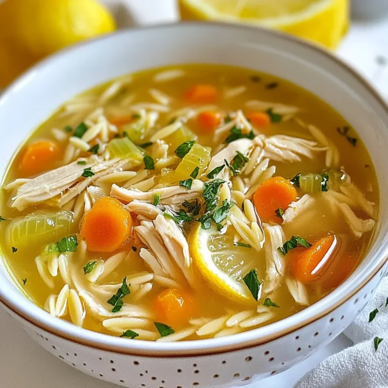 Für diese leckere Suppe brauchen wir: - 450 g Hähnchenbrustfilets, ohne Knochen und Haut - 1,5 Liter Hühnerbrühe - 1 kleine Zwiebel, fein gehackt - 2 Knoblauchzehen, zerdrückt - 2 große Karotten, gewürfelt - 2 Stangen Sellerie, gewürfelt - 125 g Orzo-Nudeln - 3 große Eier - 60 ml frischer Zitronensaft (ca. 2 Zitronen) - 1 Esslöffel Zitronenschale - 1 Teelöffel getrockneter Oregano - Salz und Pfeffer nach Geschmack - Frische Petersilie, gehackt (zum Garnieren) Diese Zutaten bringen tollen Geschmack und frische Aromen in deine Suppe. Das Hähnchen macht die Suppe herzhaft. Die Zitrone sorgt für den frischen Kick. Die Gewürze machen den Unterschied. Oregano gibt der Suppe ihr charakteristisches Aroma. Zitronensaft und Zitronenschale fügen eine spritzige Note hinzu. Diese Kombination bringt die Aromen perfekt zusammen. Salz und Pfeffer helfen, den Geschmack zu verstärken. Du kannst auch mehr Petersilie verwenden, wenn du magst. Sie gibt der Suppe Farbe und frischen Geschmack. Zu dieser Suppe passen viele Beilagen gut. Ein einfaches, knuspriges Brot ist eine tolle Wahl. Es hilft, die leckere Brühe aufzusaugen. Ein frischer Salat mit Gurken und Tomaten ergänzt die Suppe gut. Du kannst auch einen griechischen Joghurt dazu servieren. Er macht das Gericht noch cremiger. {{ingredient_image_2}} Beginne mit einem großen Topf. Erhitze einen Schuss Olivenöl bei mittlerer Hitze. Füge die fein gehackte Zwiebel hinzu und schwitze sie etwa 5 Minuten an. Sie sollte glasig werden. Jetzt kommen die zerdrückten Knoblauchzehen, gewürfelten Karotten und Sellerie dazu. Brate das Gemüse für 3-4 Minuten. Es sollte weich, aber nicht matschig sein. Gieße dann die Hühnerbrühe hinein und bringe die Mischung zum Kochen. Wenn die Brühe kocht, füge die Hähnchenbrustfilets und die Orzo-Nudeln hinzu. Streue den getrockneten Oregano und etwas Salz und Pfeffer in den Topf. Decke den Topf ab und lasse die Suppe 15-20 Minuten köcheln. Das Hähnchen sollte jetzt durchgegart sein. Nimm das Hähnchen aus dem Topf und zerkleinere es mit zwei Gabeln. Gib das zerkleinerte Hähnchen wieder in die Suppe. In einer separaten Schüssel verquirle die drei großen Eier. Nimm einen Schöpflöffel heiße Suppe und gieße ihn langsam in die Eier. Rühre dabei ständig, um die Eier zu temperieren. Dies verhindert, dass sie gerinnen. Gib die temperierte Eiermischung nach und nach zurück in die Suppe. Füge den frischen Zitronensaft und die Zitronenschale hinzu und rühre gut um. Schmecke die Suppe mit Salz und Pfeffer ab. Erhitze sie weitere 2-3 Minuten, aber bringe sie nicht zum Kochen. Serviere die Suppe heiß und garniere sie mit gehackter frischer Petersilie. Bei der Zubereitung der griechischen Zitronen-Hühnchen-Suppe gibt es einige häufige Fehler. Ein häufiger Fehler ist, das Hähnchen zu lange zu kochen. Das Hähnchen sollte zart und saftig bleiben. Achte darauf, die Suppe nicht zu stark zu erhitzen, nachdem du die Eiermischung hinzugefügt hast. Wenn die Suppe kocht, gerinnen die Eier. Eine weitere Falle ist das Ignorieren der Gewürze. Salz und Pfeffer geben der Suppe Geschmack. Füge sie schrittweise hinzu und probiere die Suppe. Es gibt viele tolle Variationen und Substitutionen für dieses Rezept. Du kannst zum Beispiel die Orzo-Nudeln gegen Reis oder Quinoa tauschen. Diese Optionen sind glutenfrei und geben der Suppe eine andere Textur. Vegetarische Brühe ist eine andere gute Wahl, wenn du auf Fleisch verzichten möchtest. Du kannst auch verschiedene Gemüse wie Spinat oder Erbsen hinzufügen. Diese geben Farbe und Nährstoffe. Wenn du es schärfer magst, füge etwas rote Paprika oder Chili hinzu. Die beste Aufbewahrungsmethode für die Suppe ist, sie in einem luftdichten Behälter im Kühlschrank zu lagern. Dort bleibt sie bis zu drei Tage frisch. Wenn du die Suppe einfrieren möchtest, lass sie zuerst abkühlen. Fülle sie dann in gefriergeeignete Behälter. So bleibt die Suppe bis zu drei Monate haltbar. Achte darauf, beim Auftauen die Suppe langsam zu erhitzen, um die Textur zu bewahren. Profi-Tipps Huhn marinieren: Lassen Sie die Hähnchenbrustfilets vor dem Kochen mindestens 30 Minuten in Zitronensaft und Oregano marinieren, um zusätzlichen Geschmack zu erhalten. Gemüse schneiden: Schneiden Sie das Gemüse gleichmäßig, damit alles gleichmäßig gart und die Kochzeit optimiert wird. Temperieren der Eier: Stellen Sie sicher, dass Sie die Eier langsam temperieren, um ein Gerinnen zu vermeiden und eine cremige Suppe zu erhalten. Frische Kräuter hinzufügen: Fügen Sie die gehackte Petersilie kurz vor dem Servieren hinzu, um die Frische und den Geschmack zu maximieren. {{image_4}} Wenn du eine vegetarische Variante der griechischen Zitronen-Hühnchen-Suppe machen möchtest, kannst du das Hähnchen einfach weglassen. Stattdessen verwende Kichererbsen oder weiße Bohnen. Diese geben der Suppe eine schöne Textur und einen guten Eiweißgehalt. Du kannst auch mehr Gemüse hinzufügen, wie Zucchini oder Spinat. Für den Geschmack kannst du zusätzlich geräucherten Paprika verwenden. Das verleiht der Suppe eine interessante Tiefe. In Griechenland gibt es viele regionale Variationen dieser Suppe. In einigen Regionen verwenden die Menschen Reis statt Orzo-Nudeln. Andere fügen frische Kräuter wie Dill oder Minze hinzu, um die Aromen zu verstärken. Auch die Zitronenmenge kann variieren. Einige Menschen mögen es, mehr Zitronensaft zu verwenden, um die Suppe frischer zu machen. Probiere verschiedene Varianten aus, um deine Lieblingsversion zu finden. Diese Suppe schmeckt am besten heiß serviert. Du kannst sie mit frischem Brot oder einem einfachen griechischen Salat kombinieren. Ein Salat aus Tomaten, Gurken und Feta passt perfekt dazu. Wenn du es etwas herzhafter magst, serviere die Suppe mit einer Portion gebratenem Feta-Käse. Ein Spritzer zusätzlicher Zitronensaft kurz vor dem Servieren hebt die Aromen wunderbar hervor. Nach dem Kochen kannst du die Suppe in einem luftdichten Behälter im Kühlschrank aufbewahren. Achte darauf, dass die Suppe vollständig abgekühlt ist, bevor du sie in den Kühlschrank stellst. So bleibt sie frisch und lecker. Du kannst die Suppe bis zu 3 Tage im Kühlschrank lagern. Wenn du die Suppe länger aufbewahren möchtest, friere sie einfach ein. Fülle die Suppe in gefrierfeste Behälter oder Beutel. Lass dabei Platz für die Ausdehnung beim Einfrieren. Die Suppe kann bis zu 3 Monate im Tiefkühlfach bleiben. Die Haltbarkeit der Suppe hängt von der Lagerung ab. Im Kühlschrank bleibt sie etwa 3 Tage frisch. Im Gefrierfach kann sie bis zu 3 Monate halten. Achte darauf, die Suppe vor dem Servieren gründlich zu erhitzen. Wenn du Veränderungen in Farbe oder Geruch bemerkst, ist es besser, sie nicht zu essen. Um die Suppe dicker zu machen, kannst du mehr Orzo-Nudeln hinzufügen. Diese Nudeln saugen etwas Flüssigkeit auf, wenn sie kochen. Eine andere Methode ist, die Brühe etwas länger zu kochen. So verdampft mehr Wasser und die Suppe wird dicker. Du kannst auch etwas Maisstärke mit Wasser mischen und langsam in die Suppe rühren. Das hilft, die Konsistenz zu verändern, ohne den Geschmack zu verlieren. Ja, du kannst die Suppe im Voraus zubereiten. Sie schmeckt sogar besser, wenn sie etwas Zeit hat, um die Aromen zu entwickeln. Koche die Suppe einfach und lass sie abkühlen. Danach füllst du sie in einen Behälter und stellst sie in den Kühlschrank. Wenn du sie aufwärmst, achte darauf, sie nicht zu lange zu kochen. Sonst können die Eier gerinnen und die Suppe verliert ihre cremige Textur. Die klassische Version dieser Suppe ist nicht glutenfrei, da sie Orzo-Nudeln enthält. Diese Nudeln bestehen aus Hartweizengrieß. Wenn du eine glutenfreie Variante machen willst, nimm glutenfreie Nudeln oder Reis. So bleibt der Geschmack erhalten, und du kannst die Suppe genießen, ohne Gluten zu dir zu nehmen. Diese griechische Zitronen-Hühnchen-Suppe ist einfach und lecker. Wir haben die wichtigen Zutaten und Gewürze durchgenommen. Die Schritt-für-Schritt-Anleitung macht das Kochen leicht. Außerdem habe ich dir Tipps gegeben, um Fehler zu vermeiden. Du kannst auch vegetarische Varianten ausprobieren oder die Suppe anpassen. Für die Lagerung gibt es praktische Hinweise. So bleibt deine Suppe frisch und lecker. Probiere es aus und genieße die Aromen. Kochen macht Spaß und diese Suppe wird sicher gut ankommen.