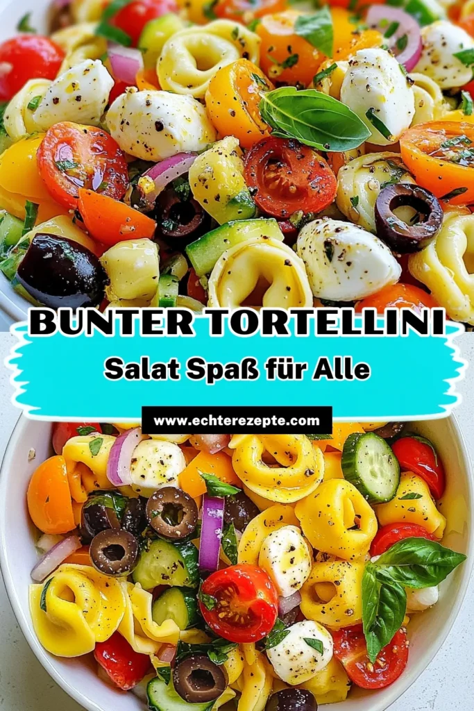 Entdecken Sie unser Rezept für einen köstlichen italienischen Tortellini-Salat! Dieser gesunde Nudelsalat vereint frische Zutaten wie Käse-Tortellini, Kirschtomaten, Gurken und Oliven zu einem mediterranen Salat, der perfekt für jede Gelegenheit ist. Einfach zuzubereiten und voller Geschmack – ideal als Beilage oder leichtes Hauptgericht. Lassen Sie sich inspirieren und probieren Sie unser Tortellini Rezept aus! #ItalienischerTortelliniSalat #TortelliniRezept #PastaSalatRezept #GesunderNudelsalat