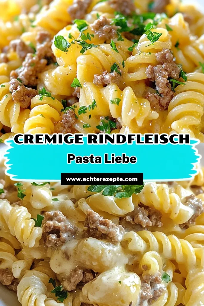 Entdecke unser cremige Rindfleisch Pasta Rezept, das Knoblauch Pasta Genuss in Perfektion vereint. Mit einfachen Zutaten zauberst du Fusilli mit Rindfleisch in nur 30 Minuten. Dieses schnelle Pasta Gericht ist ideal für jeden Abend und verführt mit seinem reichen Geschmack. Lass dich inspirieren und hole dir die italienischen Pasta Rezepte für deinen nächsten Kochabend! Jetzt ausprobieren und speichern! #RindfleischPasta #KnoblauchPastaRezept #FusilliMitRindfleisch #schnellePastaGerichte
