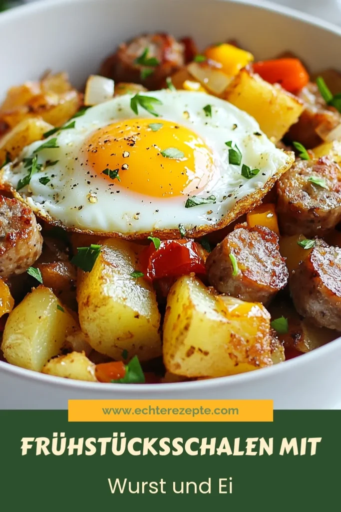 Entdecke dieses leckere Frühstücksschalen Rezept mit Wurst und Kartoffeln, perfekt für einen energiereichen Start in den Tag! Diese einfachen Frühstücksrezepte sind nicht nur schnell zubereitet, sondern auch gesund und sättigend. Probiere diese Kartoffel Frühstücksideen aus und genieße gesunde Eiergerichte in Kombination mit knusprigen Kartoffeln und herzhaften Würsten. Lass dich inspirieren und speichere diesen Beitrag für dein nächstes Frühstück! #Frühstücksschalen #WurstundKartoffeln #GesundeEiergerichte #EinfacheFrühstücksrezepte