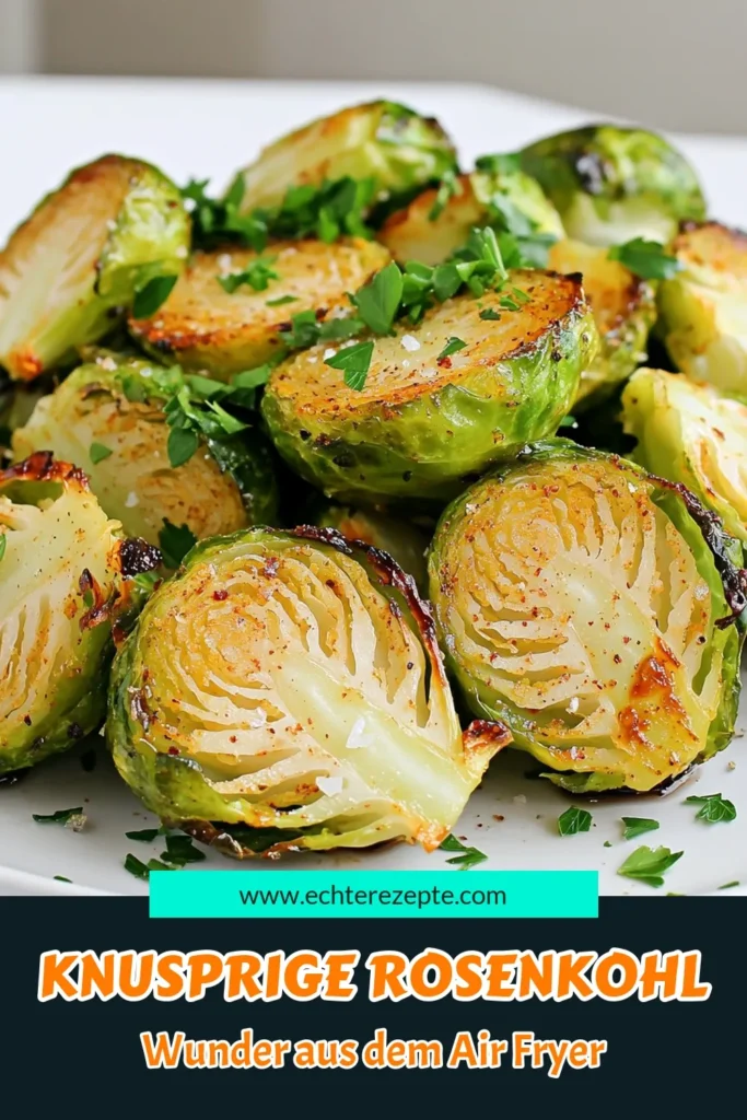 Entdecke das köstliche Rezept für knusprige Air Fryer Knoblauch-Rosenkohl, das bei jedem Biss begeistert! Mit gesunden Zutaten und in nur 28 Minuten zubereitet, wird dieser Brüsseler Sprossen-Klassiker zu deinem neuen Favoriten. Perfekt als Beilage oder Snack! Klicke jetzt, um das vollständige Rezept zu sehen und deine Geschmacksknospen zu verwöhnen. #AirFryerRezepte #Rosenkohl #GesundeErnährung #VegetarischGenießen