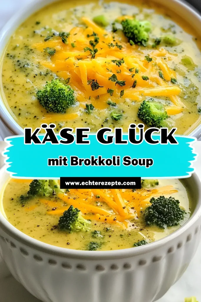 Entdecke die köstliche Käse Brokkoli Suppe, die perfekte Keto Rezept für jeden, der gesunde Keto Suppen liebt. Diese Brokkoli Glückseligkeit kombiniert frischen Brokkoli mit cremigem Cheddar Käse Rezept zu einer herzhaften Mahlzeit. Ideal für ein schnelles Abendessen oder eine herzhafte Vorspeise! Lass dir dieses einfache und nahrhafte Rezept nicht entgehen und speichere es jetzt. #Keto #Brokkoli #CheddarKäse #GesundEssen