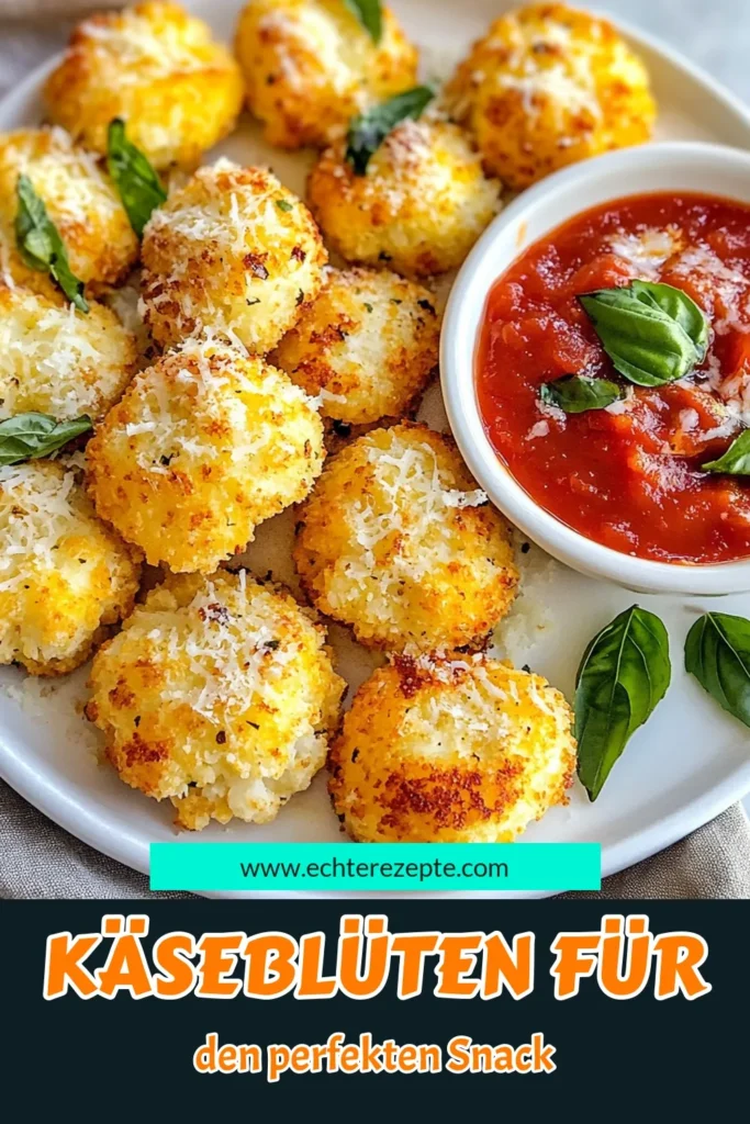 Entdecken Sie mit diesem Rezept für Käseblüten Pizza Bisse eine leckere und gesunde Option für kohlenhydratarme Snacks. Diese Blumenkohl Pizza Rezept ist perfekt für jeden, der glutenfreies Fingerfood sucht. Einfach zuzubereiten und ideal für Feiern oder zum Snacken zwischendurch! Probieren Sie die köstlichen Käseblüten und genießen Sie die gesunde Küche. Speichern Sie dieses Rezept und genießen Sie gesunde Leckereien! #KäseblütenPizzaBisse #BlumenkohlPizzaRezept #gesundesFingerfood #kohlenhydratarmeSnacks