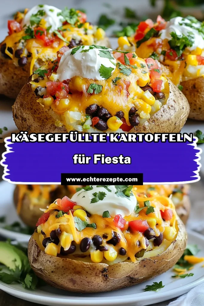 Entdecken Sie unser köstliches gefüllte Kartoffeln Rezept mit mexikanischem Flair! Diese gebackenen Kartoffeln mit Käse sind die perfekte Wahl für eine leckere Mahlzeit. Kombinieren Sie Kartoffeln mit Bohnen und Mais für ein herzhaftes Gericht, das alle begeistert. Holen Sie sich die besten Ideen für Käse gefüllte mexikanische Gerichte und genießen Sie ein einzigartiges Geschmackserlebnis. Probieren Sie es jetzt aus und speichern Sie das Rezept! #gefüllteKartoffeln #mexikanischeKartoffeln #gebakeneKartoffeln #Käsegericht