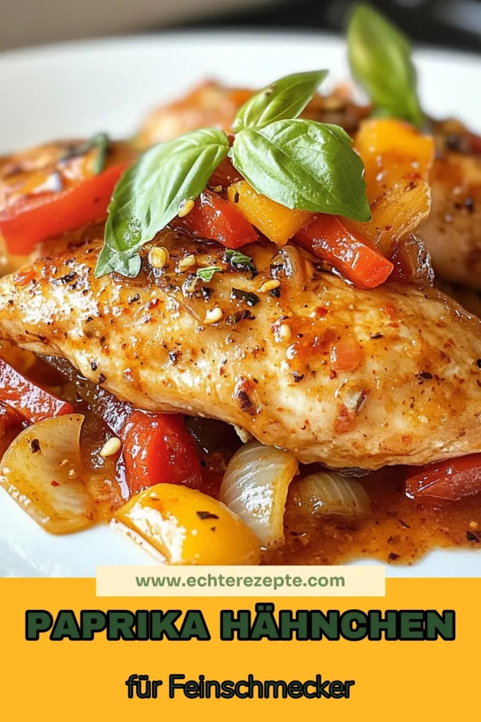 Entdecken Sie das köstliche Rezept für geröstete Paprika-Hähnchen, das Ihren Gaumen verwöhnt! Dieses einfache Hähnchenrezept mit Hähnchenbrustfilets und Paprika mit Kick bringt die Aromen der mediterranen Küche direkt auf Ihren Tisch. Perfekt für ein schnelles Abendessen - einfach zubereitet und für die ganze Familie geeignet. Probieren Sie es aus und speichern Sie es für Ihre nächste Kochsession! #GeröstetePaprikaHähnchen #HähnchenbrustfiletsRezept #EinfachesHähnchenrezept #MediterraneKüche