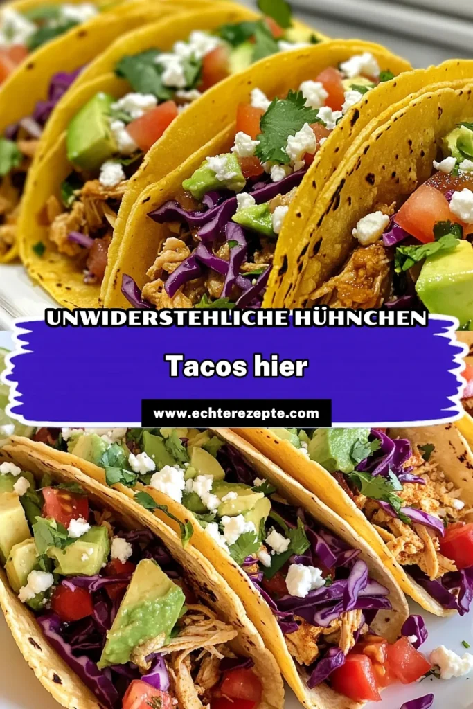 Entdecke dieses köstliche Hühnchen Tacos Rezept! Diese einfachen Hühnchen Tacos werden aus zartem, gewürztem Hühnchen in frisch erwärmten Maistortillas hergestellt. Mit knackigem Krautsalat, frischem Koriander und Avocado als Maistortilla Füllung sind sie perfekt für jeden Anlass. Bereite die besten Street Tacos mit Hühnchen in nur 20 Minuten zu. Jetzt ausprobieren und genießen! #HühnchenTacos #StreetTacos #EinfacheTacos #Maistortillas