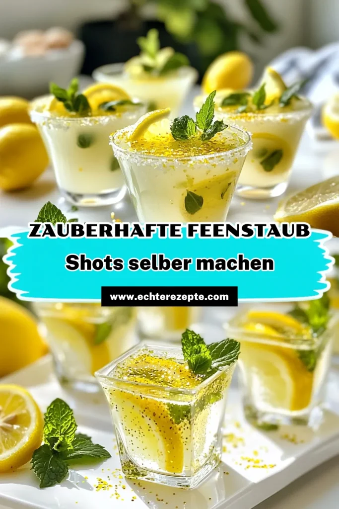 Entdecke die magische Welt der Feenstaub Shots! Dieses einfache Holunderblütensirup Rezept vereint sprudelndes Wasser und essbaren Glitzer zu einem schimmernden Getränk, das perfekt für festliche Cocktails ist. Die Zubereitung ist schnell und sorgt garantiert für Staunen bei deinen Gästen. Lass dir diese festliche Überraschung nicht entgehen! Probiere es aus und teile deine eigenen Varianten! #FeenstaubShots #HolunderblütensirupRezept #GlitzerCocktails #FestlicheGetränke