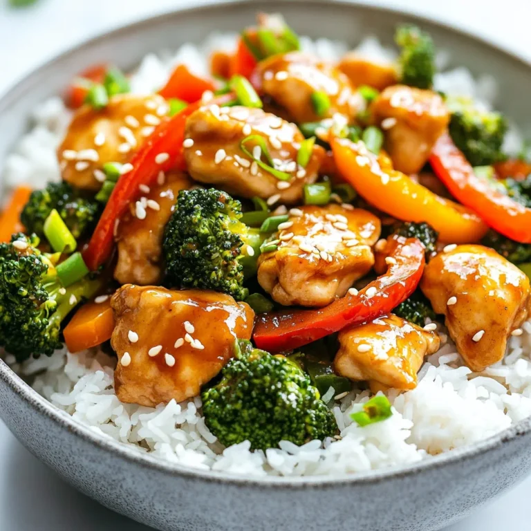 Für dieses leckere Gericht benötigst du: - 450 g Hähnchenschenkel, entbeint und ohne Haut, in dünne Streifen geschnitten - 2 Esslöffel Maisstärke - 2 Esslöffel Pflanzenöl - 3 Frühlingszwiebeln, gehackt (weiße und grüne Teile getrennt) - 3 Knoblauchzehen, fein gehackt - 1 Esslöffel Ingwer, fein gehackt - 1 rote Paprika, in Streifen geschnitten - 1 Tasse Brokkoli-Röschen - 2 Esslöffel Sojasauce - 1 Esslöffel Hoisinsauce - 1 Esslöffel Honig - 1 Teelöffel Sesamöl - Salz und Pfeffer nach Geschmack - Sesamkörner, zum Garnieren Das Hähnchen macht dieses Gericht herzhaft und proteinreich. Die Maisstärke sorgt für eine knusprige Textur beim Braten. Die Frühlingszwiebeln geben einen frischen Touch. Die Gewürze und Öle sind wichtig für den Geschmack: - Pflanzenöl: Für das Braten des Hähnchens. - Sojasauce: Für Umami-Geschmack und Tiefe. - Hoisinsauce: Für eine süßliche Note. - Honig: Bringt eine leichte Süße ins Spiel. - Sesamöl: Für einen nussigen Geschmack. Diese Zutaten machen das Gericht aromatisch und lecker. Sie harmonieren gut miteinander und geben dem Essen den charakteristischen mongolischen Touch. Das Gemüse bringt Frische und Farbe: - Frühlingszwiebeln: Sind knackig und geben einen milden Zwiebelgeschmack. - Rote Paprika: Fügen Süße und eine schöne Farbe hinzu. - Brokkoli: Sorgt für eine knusprige Textur und viele Nährstoffe. Mit diesem bunten Gemüse wird dein Gericht nicht nur schmackhaft, sondern auch gesund. Es ist wichtig, das Gemüse knackig zu halten, damit es beim Essen einen schönen Biss hat. {{ingredient_image_2}} Zuerst müssen wir das Hähnchen vorbereiten. Nimm 450 g Hähnchenschenkel und schneide sie in dünne Streifen. Gib die Hähnchenstücke in eine Schüssel. Streue 2 Esslöffel Maisstärke darüber. Mische alles gut durch, bis jedes Stück mit der Stärke bedeckt ist. Diese Schicht gibt dem Hähnchen eine schöne, knusprige Textur beim Braten. Erhitze 1 Esslöffel Pflanzenöl in einer großen Pfanne oder einem Wok. Stelle die Hitze auf mittelhoch. Füge die Hähnchenstücke in die Pfanne. Brate sie etwa 5-7 Minuten. Achte darauf, dass sie goldbraun und durchgegart sind. Nimm das Hähnchen dann aus der Pfanne und stelle es beiseite. Jetzt kommt das Gemüse. In derselben Pfanne gib den restlichen Esslöffel Pflanzenöl hinzu. Füge die gehackten weißen Teile der Frühlingszwiebeln, 3 fein gehackte Knoblauchzehen und 1 Esslöffel Ingwer hinzu. Sautiere alles für 1 Minute. Jetzt kommen die Farben ins Spiel. Füge die geschnittene rote Paprika und 1 Tasse Brokkoli-Röschen hinzu. Brate das Gemüse 3-4 Minuten lang. Es soll zart, aber knackig bleiben. Jetzt gib das Hähnchen zurück in die Pfanne. Füge 2 Esslöffel Sojasauce, 1 Esslöffel Hoisinsauce, 1 Esslöffel Honig und 1 Teelöffel Sesamöl dazu. Streue eine Prise Salz und Pfeffer hinein. Mische alles gut und erhitze es für 2 Minuten. Nimm die Pfanne vom Herd. Garniere dein Gericht mit den grünen Teilen der Frühlingszwiebeln und Sesamkörnern. Jetzt ist dein Mongolisches Hühnchen-Pfannengericht bereit zum Genießen! Um das Hähnchen knusprig zu machen, bestäuben Sie es zuerst mit Maisstärke. Das sorgt für eine tolle Kruste. Achten Sie darauf, die Stücke gleichmäßig zu bedecken. Braten Sie das Hähnchen in heißem Öl, damit es schön bräunt. Verwenden Sie die richtige Temperatur, damit es nicht zu viel Flüssigkeit verliert. Gemüse braucht etwas Zeit, um zart zu werden, bleibt aber knackig. Braten Sie die Paprika und den Brokkoli für etwa 3-4 Minuten. So bleiben sie frisch und voller Geschmack. Achten Sie darauf, das Gemüse nicht zu lange zu kochen. Es sollte leuchtend grün und bissfest sein. Sie können das Rezept leicht anpassen. Fügen Sie andere Gemüse wie Karotten oder Zucchini hinzu. Für mehr Geschmack probieren Sie auch verschiedene Saucen. Sriracha oder Erdnusssauce geben einen scharfen Kick. Wenn Sie mehr Protein wollen, können Sie Tofu oder Garnelen verwenden. Pro Tipps Hähnchen richtig vorbereiten: Stellen Sie sicher, dass das Hähnchen gut mit der Maisstärke überzogen ist, um eine knusprige Textur zu erreichen. Gemüse knackig halten: Braten Sie das Gemüse nur so lange, bis es zart, aber noch knackig ist, um die besten Aromen und Texturen zu erhalten. Variationen hinzufügen: Experimentieren Sie mit verschiedenen Gemüsesorten wie Karotten oder Zucchini für zusätzliche Frische und Farbe im Gericht. Für mehr Geschmack marinieren: Lassen Sie das Hähnchen vor dem Kochen in einer Mischung aus Sojasauce und Ingwer marinieren, um den Geschmack zu intensivieren. {{image_4}} Wenn du eine vegetarische oder vegane Variante machen möchtest, ersetze das Hühnchen durch Tofu. Tofu hat eine tolle Textur. Schneide ihn in kleine Würfel und mariniere ihn in Sojasauce. Brate den Tofu bis er goldbraun ist. Du kannst auch Tempeh verwenden, das gibt einen nussigen Geschmack. Füge zusätzlich mehr Gemüse wie Zucchini oder Karotten hinzu. So bleibt der Biss erhalten. Wenn du eine andere Proteinquelle nutzen willst, probiere Rindfleisch oder Garnelen. Für Rindfleisch schneide es in dünne Streifen. Brate es zuerst an, bis es braun ist. Garnelen sind schnell gar und passen gut zu den Aromen. Sie brauchen nur 3-4 Minuten in der Pfanne. Für eine proteinreiche Option kannst du auch Kichererbsen verwenden. Sie sind nahrhaft und passen gut zum Gemüse. Wenn du es schärfer magst, füge frische Chili oder Chilipaste hinzu. Du kannst die Menge je nach Vorliebe anpassen. Auch eine Prise Cayennepfeffer gibt einen schönen Kick. Mische die Schärfe mit etwas Honig, um die Aromen auszugleichen. Denk daran, die Schärfe langsam zu steigern, damit es nicht zu scharf wird. So bleibt der Geschmack ausgewogen und lecker. Lagere das Mongolische Hühnchen in einem luftdichten Behälter. So bleibt es frisch. Im Kühlschrank hält es sich bis zu drei Tage. Achte darauf, das Hühnchen abkühlen zu lassen, bevor du es einpackst. Auf diese Weise vermeidest du Kondensation, die die Textur beeinträchtigen kann. Du kannst Reste auch einfrieren. Fülle sie in einen gefrierfesten Behälter oder einen Beutel. Drücke die Luft heraus, um Gefrierbrand zu vermeiden. So bleibt dein Gericht bis zu drei Monate haltbar. Denke daran, die Reste in Portionen zu teilen. Das macht das Auftauen einfacher. Um das Gericht aufzuwärmen, verwende eine Pfanne oder die Mikrowelle. In der Pfanne, erhitze es bei mittlerer Hitze. Füge einen Esslöffel Wasser hinzu, um das Austrocknen zu verhindern. In der Mikrowelle, decke das Gericht mit einem feuchten Papiertuch ab. So bleibt es saftig und lecker. Sie können das Mongolische Hühnchen-Pfannengericht bis zu drei Tage im Kühlschrank aufbewahren. Lagern Sie es in einem luftdichten Behälter. So bleibt der Geschmack frisch. Wenn Sie länger aufbewahren möchten, können Sie es auch einfrieren. In der Tiefkühltruhe hält es bis zu drei Monate. Denken Sie daran, es gut zu verpacken, damit es keinen Frostgeschmack annimmt. Ja, Sie können das Rezept leicht für mehr Personen anpassen. Verdoppeln oder verdreifachen Sie einfach die Menge der Zutaten. Achten Sie darauf, die Garzeiten anzupassen, besonders beim Hähnchen und Gemüse. Wenn Sie eine größere Pfanne oder einen Wok haben, sind die Zubereitung und das Mischen der Zutaten einfacher. So bleibt das Essen gleichmäßig gekocht und lecker. Zu Mongolischem Hühnchen-Pfannengericht passen viele Beilagen. Hier sind einige Ideen: - Gedämpfter Jasminreis - Gebratene Nudeln - Quinoa für eine gesunde Option - Frischer Salat mit Sesamdressing - Gemüse-Frühlingsrollen als Vorspeise Diese Beilagen ergänzen den Geschmack des Gerichts gut. Sie sorgen für eine ausgewogene Mahlzeit, die lecker und sättigend ist. Das Mongolische Hühnchen-Pfannengericht ist einfach zuzubereiten und sehr lecker. Wir haben die Hauptzutaten, die Zubereitung und wertvolle Tipps besprochen. Probiere verschiedene Varianten aus, um das Gericht nach deinem Geschmack anzupassen. Denke daran, Reste richtig zu lagern und wieder aufzuwärmen, um den besten Geschmack zu genießen. Mit diesen Tipps wirst du sicher ein tolles Essen zaubern. Mach dich bereit, deine Familie mit einem schmackhaften Gericht zu begeistern!