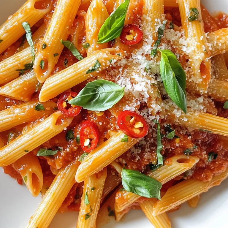 - 400 g Penne-Nudeln - 1 Dose (400 g) passierte Tomaten - 4 Esslöffel Olivenöl Die Hauptzutaten sind einfach und leicht zu finden. Penne-Nudeln sind perfekt für diese Sauce. Sie halten die Soße gut. Passierte Tomaten geben der Sauce eine schöne Basis. Das Olivenöl bringt Geschmack und hilft beim Anbraten. - 4 Knoblauchzehen, dünn geschnitten - 1-2 rote Chilischoten, fein gehackt - 1/4 Tasse frische Basilikumblätter, zerrissen Knoblauch gibt der Pasta ein tolles Aroma. Du kannst die Chilischoten nach deinem Geschmack anpassen. Frisches Basilikum bringt einen frischen Geschmack. Es macht die Pasta lebendig und bunt. - 1 Teelöffel Zucker - 1/4 Tasse geriebener Parmesan Zucker kann die Säure der Tomaten ausgleichen. Parmesan fügt eine cremige Note hinzu. Diese Zutaten sind nicht nötig, aber sie verbessern den Geschmack. Du kannst sie nach Belieben verwenden. {{ingredient_image_2}} Koch die Penne-Nudeln in einem großen Topf. Nutze sprudelndes, gesalzenes Wasser. Halte dich an die Anweisungen auf der Verpackung. Koche sie al dente, was bedeutet, dass sie noch etwas Biss haben. Bevor du sie abgießt, behalte etwa 1 Tasse Nudelwasser. Das hilft später bei der Sauce. Gieße die Nudeln ab und stelle sie beiseite. Erhitze in einer großen Pfanne das Olivenöl bei mittlerer Hitze. Füge die dünn geschnittenen Knoblauchzehen hinzu. Brate sie für etwa 1-2 Minuten an. Sie sollten duften, aber nicht dunkel werden. Achte darauf, dass sie nicht anbrennen. Danach gib die fein gehackten Chilischoten hinzu. Brate sie eine weitere Minute mit. Gieße die passierten Tomaten in die Pfanne. Rühre alles gut um. Füge einen Teelöffel Zucker sowie Salz und Pfeffer nach Geschmack hinzu. Lass die Sauce für etwa 10-15 Minuten köcheln. Rühre dabei gelegentlich um, bis die Sauce etwas eingedickt ist. Das macht den Geschmack intensiver. Gib die gekochten Penne-Nudeln in die Pfanne mit der Sauce. Wende alles gut durch. Füge nach und nach das aufgefangene Nudelwasser hinzu. Das hilft, die Sauce gut zu binden. Rühre weiter, bis alles gleichmäßig bedeckt ist. Richte die Pasta auf vorgewärmten Tellern an. Garniere sie mit frischen Basilikumblättern. Ein Spritzer Olivenöl oben drauf sieht nicht nur gut aus, sondern schmeckt auch besser. Wenn du magst, streue etwas geriebenen Parmesan darüber. So wird die Pasta noch leckerer. Wie kannst du den Schärfegrad anpassen? Du kannst die Menge der Chilischoten ändern. Für weniger Schärfe nimm einfach weniger Chili. Möchtest du es schärfer? Dann füge mehr Chili hinzu. Die Art der Chili ist auch wichtig. Verwende frische, getrocknete oder sogar Chilipulver für verschiedene Geschmäcker. Alternative zu Chili sind Paprika oder Pfeffer. Diese geben Geschmack, aber weniger Schärfe. Für einen Hauch von Rauch kannst du geräucherte Paprika verwenden. So bleibt der Geschmack spannend. Um die Sauce zu verdicken, lasse sie länger köcheln. So verdampft die Flüssigkeit. Du kannst auch etwas Nudelwasser hinzufügen. Das hilft, die Sauce zu binden. Wenn die Sauce zu dick ist, füge einfach mehr passierte Tomaten hinzu. Das macht die Sauce flüssiger. Achte darauf, die Gewürze dann neu anzupassen. So bleibt der Geschmack intensiv. Möchtest du die Vorbereitungszeit minimieren? Schneide den Knoblauch und die Chili vorher. So bist du beim Kochen schneller. Eine weitere Methode ist, die Sauce parallel zur Pasta zu kochen. Während die Nudeln kochen, brate die Zutaten in der Pfanne. So sparst du Zeit und hast alles gleichzeitig fertig. Alternativ kannst du einen Schnellkochtopf nutzen. Damit geht das Kochen der Sauce noch schneller. Diese Methoden helfen dir, in nur 30 Minuten ein leckeres Gericht zu zaubern. Pro Tipps Die richtige Pasta-Konsistenz: Achte darauf, die Pasta al dente zu kochen, damit sie beim Mischen mit der Sauce nicht zerfällt und die perfekte Textur behält. Knoblauch nicht anbrennen lassen: Brate den Knoblauch nur kurz an, bis er aromatisch ist, um einen bitteren Geschmack zu vermeiden. Halte ihn ständig im Auge! Die Sauce anpassen: Schmecke die Sauce mit Zucker, Salz und Pfeffer ab, um die Aromen auszugleichen. Ein Spritzer Zitronensaft kann auch helfen, die Frische zu betonen. Frische Kräuter verwenden: Verwende frische Basilikumblätter kurz vor dem Servieren, um den bestmöglichen Geschmack und Aroma zu erhalten. {{image_4}} Du kannst deine Spicy Pasta Arrabbiata ganz einfach vegetarisch machen. Füge einfach Zucchini oder anderes Gemüse hinzu. Das bringt mehr Farbe und Nährstoffe in dein Gericht. Verwende auch Teigwaren ohne Ei, um es vegan zu gestalten. So bleibt der Geschmack toll und du kannst die Pasta genießen. Für mehr Protein kannst du Hähnchen oder Garnelen hinzufügen. Brate sie einfach in der Pfanne, bevor du den Knoblauch und Chili hinzufügst. Wenn du eine vegane Option suchst, sind Kichererbsen oder Tofu gute Alternativen. Diese geben dir die nötige Energie und machen das Gericht sättigender. Die Zubereitung von Pasta Arrabbiata variiert je nach Region. Der römische Stil ist oft schärfer, während der neapolitanische Stil milder ist. Außerdem verwenden Köche in Rom oft weniger Zutaten, während die Neapolitaner gerne mehr Gemüse hinzufügen. So kannst du dein Gericht nach deinem eigenen Geschmack anpassen. - Kühlschranklagerung: Bewahre die Reste in einem luftdichten Behälter auf. So bleiben die Aromen frisch. Die Reste halten sich bis zu drei Tage im Kühlschrank. - Tipps zur Mikrowellen-Wiedererwärmung: Erhitze die Pasta in einer mikrowellengeeigneten Schüssel. Füge etwas Wasser oder Olivenöl hinzu, um die Feuchtigkeit zu halten. Decke die Schüssel mit einem feuchten Tuch ab und erwärme sie für 1-2 Minuten. - Wie lange sind übrig gebliebene Spaghetti haltbar?: Übrig gebliebene Spaghetti sind bis zu drei Tage haltbar, wenn sie gut verpackt sind. - Anzeichen von verderblichen Lebensmitteln: Achte auf unangenehmen Geruch, Verfärbungen oder Schimmel. Diese sind klare Hinweise, dass die Pasta nicht mehr gut ist. - Richtige Technik zum Einfrieren: Kühl die Pasta zuerst ab. Fülle sie dann in gefriergeeignete Beutel oder Behälter. Drücke die Luft heraus und beschrifte sie mit dem Datum. - Tipps zum Auftauen und Aufwärmen: Tau die Pasta über Nacht im Kühlschrank auf. Erhitze sie dann in der Mikrowelle oder in einer Pfanne. Füge eventuell etwas Wasser hinzu, um die Konsistenz zu verbessern. Spicy Pasta Arrabbiata ist ein einfaches und schmackhaftes Gericht aus Italien. Es stammt aus der Region Latium, besonders aus Rom. Arrabbiata bedeutet „wütend“ auf Italienisch und bezieht sich auf die Schärfe der Sauce. Die Grundzutaten sind einfach, aber die Aromen sind intensiv. Typische Zutaten sind: - Penne-Nudeln - Passierte Tomaten - Olivenöl - Knoblauch - Rote Chilischoten - Frische Basilikumblätter Diese Mischung sorgt für einen tollen Geschmack. Die Sauce ist schnell zubereitet und perfekt für ein schnelles Abendessen. Du kannst die Sauce ganz nach deinem Geschmack anpassen. Wenn du es milder magst, reduziere die Chilischoten. Für mehr Geschmack füge frische Kräuter wie Oregano oder Thymian hinzu. Für glutenfreie Alternativen nutze glutenfreie Pasta. Sie schmeckt immer noch lecker und passt gut zur Sauce. Ja, du kannst die Reste der Pasta aufbewahren. Lagere sie in einem luftdichten Behälter im Kühlschrank. So bleiben sie frisch. Um die Pasta wieder aufzuwärmen, benutze die Mikrowelle oder erhitze sie in einer Pfanne. Füge etwas Wasser oder Olivenöl hinzu, um die Konsistenz zu verbessern. Arrabbiata Sauce ist in der Regel scharf, aber du kannst die Schärfe anpassen. Verwende weniger Chilischoten, wenn du es mild magst. Um die Schärfe zu erhöhen, füge mehr Chili hinzu oder nutze schärfere Sorten. Jeder kann die Sauce nach seinem Geschmack gestalten. Pasta Arrabbiata bietet dir schnellen Genuss mit tollen Zutaten. Wir haben die Hauptzutaten, Gewürze und sogar Varianten besprochen. Du kannst deine Sauce anpassen und sie perfekt lagern. Denke daran, frische Kräuter und die richtige Technik zu verwenden. Probiere neue Kombinationen und entdecke das volle Potenzial dieses Gerichts. Mit unseren Tipps ziehst du jeden in den Bann. Genieße deine Pasta und lasse deiner Kreativität freien Lauf!