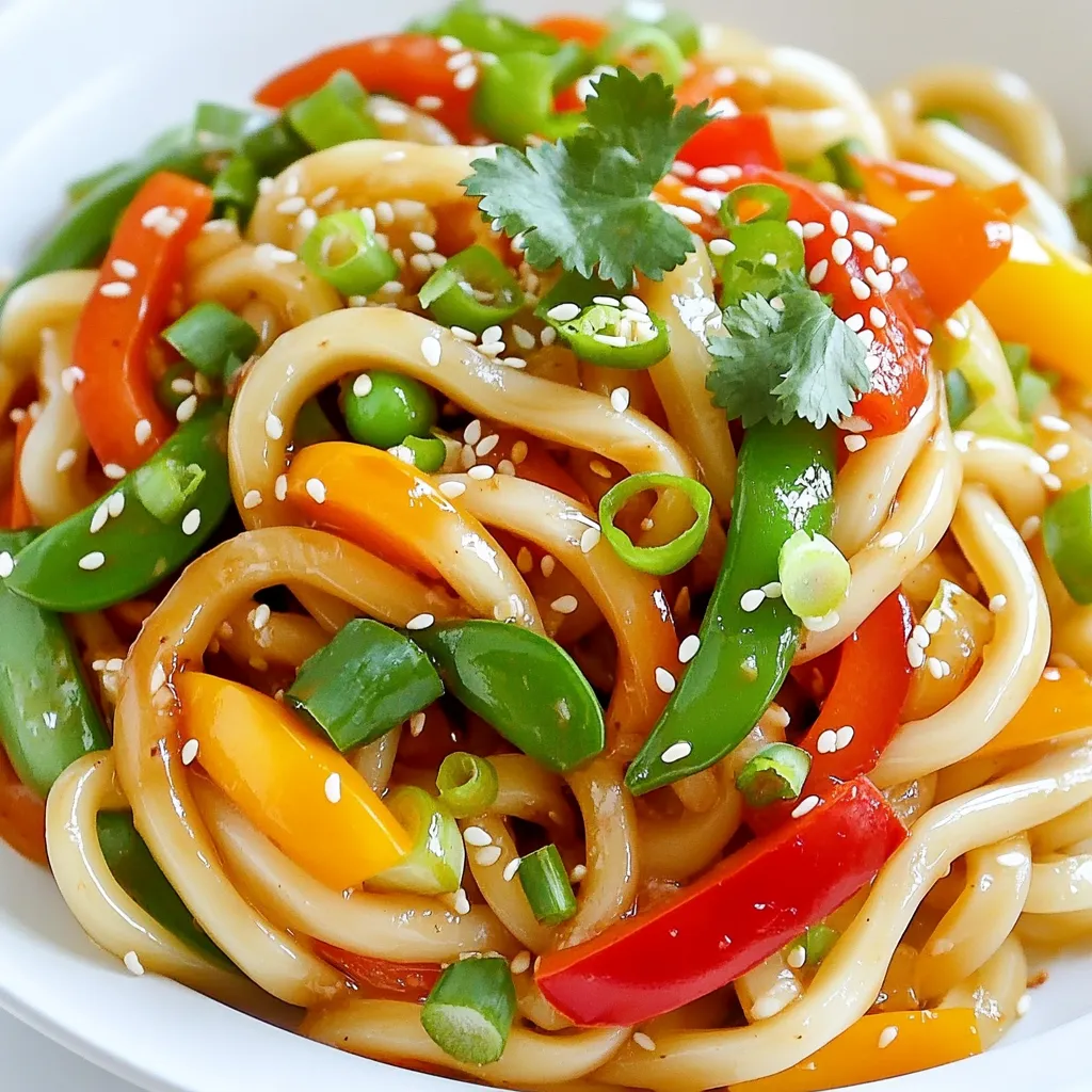 Für dieses schnelle Gericht brauchst du nur ein paar Hauptzutaten: - 200g Udon-Nudeln - 3 Esslöffel Pflanzenöl - 6 Zehen Knoblauch, fein gehackt - 1 Teelöffel rote Chiliflocken (nach Geschmack anpassen) - 1 Esslöffel Sojasauce - 1 Esslöffel Austernsauce (oder Pilzsauce für Vegetarier) - 1 Esslöffel Sesamöl - 1 Tasse gemischtes Gemüse (Karotten, Paprika, Zuckerschoten) - 2 Frühlingszwiebeln, in Ringe geschnitten - Sesamsamen zur Garnitur - Frischer Koriander zur Garnitur Diese Zutaten sorgen für einen tollen Geschmack und eine schnelle Zubereitung. Du kannst das Gemüse nach deinen Vorlieben anpassen. Hier sind einige Ideen: - Brokkoli für mehr Crunch - Zucchini für eine leichte Note - Spinat für extra Nährstoffe - Pilze für einen herzhaften Geschmack Diese Variationen helfen, das Gericht frisch und bunt zu halten. Wenn du die Saucen ändern möchtest, probiere diese Optionen: - Teriyaki-Sauce für eine süßere Note - Chili-Sauce für mehr Schärfe - Soja-Glasur für einen intensiveren Umami-Geschmack Diese Saucen geben deinem Gericht einen neuen Twist und machen es spannend. Um die Udon-Nudeln zuzubereiten, bringe einen großen Topf mit Wasser zum Kochen. Füge die Nudeln hinzu und koche sie für 3-4 Minuten. Überprüfe die Packungsanleitung für die genaue Zeit. Gieße die Nudeln ab und stelle sie beiseite. Erhitze in einer großen Pfanne oder einem Wok 3 Esslöffel Pflanzenöl bei mittlerer Hitze. Füge 6 fein gehackte Zehen Knoblauch hinzu. Brate sie für etwa 30 Sekunden an, bis sie duften. Pass auf, dass der Knoblauch nicht verbrennt! Streue 1 Teelöffel rote Chiliflocken hinein und rühre für weitere 15 Sekunden um. Gib die gekochten Udon-Nudeln in die Pfanne. Werfe sie um, um sie mit der Knoblauch-Ölmischung zu bedecken. Gieße 1 Esslöffel Sojasauce und 1 Esslöffel Austernsauce dazu. Brate alles 1-2 Minuten weiter, bis es gut vermischt ist. Füge 1 Tasse gemischtes Gemüse hinzu und koche es für 2-3 Minuten. Es sollte zart, aber noch leuchtend sein. Träufle 1 Esslöffel Sesamöl über die Nudeln und vermenge alles gut. Garnieren kannst du mit Frühlingszwiebeln, Sesamsamen und frischem Koriander. Um Udon-Nudeln perfekt zu kochen, bringe zuerst einen großen Topf Wasser zum Kochen. Achte darauf, das Wasser salzig zu machen. Das hilft, den Geschmack der Nudeln zu verbessern. Koche die Udon-Nudeln für 3-4 Minuten. Sie sollten weich, aber noch bissfest sein. Nach dem Kochen, gieße die Nudeln ab und spüle sie kurz mit kaltem Wasser. Das stoppt den Garprozess und verhindert ein Verkleben. Um den Knoblauchgeschmack zu intensivieren, hacke frischen Knoblauch sehr fein. Brate ihn in heißem Öl an, bis er leicht goldbraun ist. Pass auf, dass du ihn nicht verbrennst, sonst wird er bitter. Du kannst auch mehr Knoblauch hinzufügen, wenn du einen stärkeren Geschmack magst. Rote Chiliflocken verstärken zusätzlich den Geschmack und die Schärfe. Um Gemüse perfekt zu garen, schneide es in gleich große Stücke. So garen sie gleichmäßig. Füge das Gemüse nach dem Anbraten von Knoblauch und Chili hinzu. Brate es für 2-3 Minuten, bis es zart ist. Das Gemüse sollte noch leuchtende Farben haben. Diese Technik erhält die Nährstoffe und sorgt für eine schöne Präsentation. {{image_4}} Für eine vegetarische oder vegane Version von Minute Chili Garlic Udon, tauschen Sie die Austernsauce gegen eine Pilzsauce aus. Diese Sauce bietet einen ähnlichen Umami-Geschmack. Sie können auch mehr Gemüse hinzufügen, um den Nährwert zu steigern. Brokkoli, Zucchini oder Edamame passen gut. Diese Zutaten bringen Farbe und Textur in Ihr Gericht. Schärfe ist wichtig, aber jeder mag es anders. Sie können die Menge an roten Chiliflocken anpassen. Beginnen Sie mit einem halben Teelöffel, wenn Sie es mild mögen. Fügen Sie mehr hinzu, wenn Sie den Kick mögen. Für eine andere Schärfe können Sie frische, gehackte Chilis verwenden. Auch Sriracha oder Chilisauce sind tolle Alternativen, um mehr Schärfe zu bringen. Das Gericht ist schon lecker, aber Sie können es aufwerten. Gegrillte Garnelen oder Tofu sind tolle Ergänzungen. Sie fügen Protein hinzu und machen das Gericht sättigender. Auch ein einfacher Salat aus Gurken und Karotten passt gut dazu. Frische Aromen heben die Udon-Nudeln hervor und sorgen für einen ausgewogenen Teller. Wenn du Reste von Chili Garlic Udon hast, bewahre sie in einem luftdichten Behälter auf. Stelle sicher, dass die Nudeln und das Gemüse gut abgedeckt sind. Du kannst die Reste bis zu drei Tage im Kühlschrank lagern. Wenn du die Nudeln nicht allein aufbewahrst, kann das Gemüse matschig werden. Um die Reste aufzuwärmen, kannst du die Mikrowelle oder eine Pfanne verwenden. In der Mikrowelle erhitze es in 30-Sekunden-Intervallen. Rühre gut um, damit alles gleichmäßig warm wird. Wenn du eine Pfanne verwendest, gib einen Spritzer Wasser oder Öl hinzu, um die Nudeln zu befeuchten. Erhitze sie bei mittlerer Hitze, bis sie heiß sind. Die Zutaten für Chili Garlic Udon haben unterschiedliche Haltbarkeiten: - Udon-Nudeln: Trocken halten sie sich bis zu einem Jahr. Frisch sind sie im Kühlschrank 3-4 Tage haltbar. - Knoblauch: Ganze Knoblauchzehen halten sich mehrere Monate, wenn sie kühl und trocken sind. - Gemüse: Frisches Gemüse ist meist 5-7 Tage haltbar, abhängig von der Sorte. - Saucen: Sojasauce und Austernsauce können ungeöffnet mehrere Jahre halten. Nach dem Öffnen im Kühlschrank aufbewahren und innerhalb von 6 Monaten verwenden. Achte darauf, die Zutaten immer frisch zu verwenden. Das sorgt für den besten Geschmack in deinem Gericht. Die Zubereitung von Udon dauert nur etwa 10 Minuten. Das Kochen der Udon-Nudeln selbst nimmt 3 bis 4 Minuten in Anspruch. Dies macht es zu einer schnellen und einfachen Mahlzeit für jeden Tag. Wenn du die anderen Schritte hinzuzufügst, ist alles in 15 Minuten fertig. Perfekt für einen schnellen Abendessen! Ja, du kannst andere Nudelsorten verwenden. Reisnudeln oder Soba-Nudeln sind gute Alternativen. Achte darauf, die Kochzeit entsprechend anzupassen. Wenn du eine glutenfreie Option möchtest, sind Reisnudeln ideal. Sie bieten einen ähnlichen Geschmack und Textur. Für die Garnitur empfehle ich frische Frühlingszwiebeln und Sesamsamen. Du kannst auch frischen Koriander hinzufügen, um mehr Frische zu geben. Weitere Optionen sind Chili-Scheiben oder geröstete Erdnüsse. Sei kreativ und passe die Garnitur deinem Geschmack an! In diesem Blogbeitrag haben wir die Hauptzutaten für Minute Chili Garlic Udon erkundet und drei Schritte zur Zubereitung gegeben. Zudem sprach ich über Tipps, um Udon perfekt zu kochen und Variationen für jeden Geschmack vorzustellen. Denke daran, wie wichtig frische Zutaten sind. Prüfe die Lagerinformationen, um Reste optimal zu nutzen. Ich hoffe, du bist bereit, diese einfache und leckere Mahlzeit auszuprobieren. Dein perfektes Udon wartet darauf, gekocht zu werden!