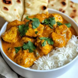 Für ein köstliches Hühnchen-Curry brauchst du frische und hochwertige Zutaten. Hier sind die Hauptzutaten: - 680 g Hähnchen, in Stücke geschnitten - 2 Esslöffel Pflanzenöl - 1 große Zwiebel, fein gehackt - 4 Knoblauchzehen, zerdrückt - 1 Esslöffel Ingwerpaste - 2 mittelgroße Tomaten, püriert - 120 ml Naturjoghurt - 240 ml Wasser Diese Zutaten bilden die Basis für dein Curry. Das Hähnchen wird zart und saftig, während die Zwiebel und der Knoblauch für Geschmack sorgen. Die Gewürze machen dein Curry besonders. Diese Gewürze sind wichtig: - 2 Teelöffel gemahlener Kreuzkümmel - 2 Teelöffel gemahlener Koriander - 1 Teelöffel Kurkumapulver - 1 Teelöffel Garam Masala - 1 Teelöffel Paprikapulver (nach Geschmack anpassen) - Salz nach Geschmack Diese Gewürze geben deinem Curry den typischen indischen Geschmack. Kreuzkümmel und Koriander sind ein Muss! Du kannst dein Curry anpassen. Hier sind einige optionale Zutaten: - Gemüse wie Erbsen oder Karotten - Kokosmilch für eine cremigere Soße - Frische Chilis für mehr Schärfe - Nüsse wie Mandeln oder Cashews für Crunch Mit diesen Zutaten kannst du dein Hühnchen-Curry noch spannender machen. Experimentiere und finde deinen eigenen Geschmack! {{ingredient_image_2}} Zuerst sammeln wir alle Zutaten. Das macht den Kochprozess einfacher und schneller. Du brauchst: - 680 g Hähnchen, in Stücke geschnitten - 2 Esslöffel Pflanzenöl - 1 große Zwiebel, fein gehackt - 4 Knoblauchzehen, zerdrückt - 1 Esslöffel Ingwerpaste - 2 mittelgroße Tomaten, püriert - 120 ml Naturjoghurt - 2 Teelöffel gemahlener Kreuzkümmel - 2 Teelöffel gemahlener Koriander - 1 Teelöffel Kurkumapulver - 1 Teelöffel Garam Masala - 1 Teelöffel Paprikapulver - Salz nach Geschmack - Frischer Koriander zum Garnieren - 240 ml Wasser Nachdem alles bereit ist, schneide das Hähnchen und hacke die Zwiebel. Das sorgt für einen gleichmäßigen Garprozess. Jetzt geht es ans Kochen. Erhitze das Pflanzenöl in einem großen Topf bei mittlerer Hitze. Füge die gehackte Zwiebel hinzu und brate sie, bis sie goldbraun ist. Das dauert etwa 5 Minuten. Dann kommt der zerdrückte Knoblauch und die Ingwerpaste dazu. Rühre alles gut um und koche es eine weitere Minute. Gieße die pürierten Tomaten in den Topf. Koche die Mischung, bis sich das Öl absetzt, also etwa 5-7 Minuten. Dann gebe den Joghurt dazu. Rühre gut um, damit er sich gleichmäßig verteilt. Jetzt ist es Zeit für die Gewürze: Kreuzkümmel, Koriander, Kurkuma, Garam Masala und Paprikapulver. Koche die Mischung für 3-4 Minuten, damit die Gewürze ihren vollen Geschmack entfalten. Füge nun die Hähnchenstücke hinzu und rühre gut um. Die Stücke sollten gleichmäßig mit der Soße bedeckt sein. Gieße das Wasser dazu, bringe die Mischung zum Kochen und reduziere dann die Hitze. Decke den Topf ab und lasse das Curry 25-30 Minuten köcheln, bis das Hähnchen zart ist. Vergiss nicht, zwischendurch zu kosten und die Würze anzupassen. Für das Servieren nehme eine schöne Schüssel. Garnieren das Hühnchen-Curry mit frischem Koriander. Das sieht toll aus und gibt einen frischen Geschmack. Serviere dazu warmes Naan oder gedämpften Basmatireis. Beides passt perfekt zu diesem Gericht. So wird dein Essen nicht nur lecker, sondern auch schön anzusehen! Um den perfekten Würzegrad zu erreichen, probiere die Gewürze während des Kochens. Füge mehr Paprikapulver hinzu, wenn du es schärfer magst. Beginne mit einer kleinen Menge und taste dich langsam vor. Manchmal hilft es auch, etwas mehr Salz zu geben, um die Aromen zu verstärken. Denke daran, die Gewürze gut einzumischen, damit sie gleichmäßig verteilt sind. Ein häufiger Fehler ist, die Zwiebel nicht lange genug zu braten. Sie sollte goldbraun sein, um den besten Geschmack zu entfalten. Achte darauf, dass die Tomaten gut püriert sind. Klumpige Tomaten können die Sauce unangenehm machen. Mische den Joghurt gut ein, sodass er sich mit der Tomatenbasis verbindet. So vermeidest du Klumpen und bekommst eine gleichmäßige Soße. Für eine cremigere Soße kannst du mehr Naturjoghurt verwenden. Das macht die Sauce reichhaltiger und leckerer. Eine andere Möglichkeit ist, etwas Sahne hinzuzufügen. Du kannst auch eine kleine Menge Kokosmilch probieren. Das verleiht deinem Curry einen schönen Geschmack und eine samtige Textur. Denke daran, die Soße gut zu rühren, um eine perfekte Konsistenz zu erreichen. Profi-Tipps Hähnchen marinieren: Mariniere das Hähnchen mindestens eine Stunde oder über Nacht im Joghurt und Gewürzen, um den Geschmack zu intensivieren und das Fleisch zart zu machen. Frische Gewürze verwenden: Verwende frische Gewürze anstelle von gemahlenen, wenn möglich. Das verleiht dem Curry ein besseres Aroma und einen intensiveren Geschmack. Die richtige Temperatur: Achte darauf, dass das Curry sanft köchelt und nicht zu stark kocht, um ein Anbrennen der Soße zu vermeiden und die Aromen gut zu entwickeln. Serviervorschlag: Serviere das Curry mit frischem Naan oder Basmatireis und einem Beilagensalat, um eine ausgewogene Mahlzeit zu kreieren. {{image_4}} Wenn du kein Fleisch magst, kannst du das Hühnchen einfach ersetzen. Statt Hähnchen verwende Tofu oder Kichererbsen. Tofu nimmt die Gewürze gut auf. Kichererbsen sind proteinreich und machen das Curry herzhaft. Koche sie gleich mit der Soße. Für mehr Schärfe füge frische Chilis hinzu. Du kannst grüne oder rote Chilis verwenden. Schneide sie fein und gib sie beim Anbraten der Zwiebeln hinzu. Das gibt deinem Curry einen echten Kick. Probiere auch Chili-Pulver für mehr Tiefe. Du kannst auch Lamm oder Fisch nutzen, wenn du Abwechslung magst. Lammfleisch wird zart und saftig im Curry. Fisch sollte zuletzt hinzugefügt werden, um nicht zu zerfallen. Diese Optionen bieten neue Geschmackserlebnisse und sind lecker. Um dein Hühnchen-Curry frisch zu halten, folge diesen Schritten: - Lass das Curry zuerst auf Zimmertemperatur abkühlen. - Fülle es in einen luftdichten Behälter. - Stelle sicher, dass der Behälter gut verschlossen ist. - Bewahre es im Kühlschrank auf, wenn du es innerhalb von drei Tagen isst. Beim Aufwärmen des Currys gibt es ein paar wichtige Punkte zu beachten: - Erhitze das Curry in einem Topf bei mittlerer Hitze. - Rühre regelmäßig, um ein Anbrennen zu verhindern. - Füge etwas Wasser oder Joghurt hinzu, falls es zu dick wird. - Du kannst auch die Mikrowelle nutzen, achte aber darauf, es in Intervallen zu erhitzen und zwischendurch umzurühren. Die Haltbarkeit von Hühnchen-Curry hängt von der Lagerung ab: - Im Kühlschrank bleibt es frisch für etwa 3 Tage. - Im Gefrierfach kannst du es bis zu 3 Monate lagern. - Wenn du es einfrierst, teile das Curry in Portionen auf. - Verwende gefriergeeignete Beutel oder Behälter, um Platz zu sparen. Mit diesen Tipps bleibt dein Hühnchen-Curry immer lecker und bereit zum Genießen! Die Zubereitung des Hühnchen-Currys dauert insgesamt etwa 50 Minuten. Du brauchst 15 Minuten, um die Zutaten vorzubereiten. Dann kochst du das Curry für 25 bis 30 Minuten. Achte darauf, dass das Hähnchen zart ist, bevor du es servierst. Zu diesem Hühnchen-Curry passen viele Beilagen gut. Hier sind einige Optionen: - Warmes Naan - Gedämpfter Basmatireis - Raita (Joghurt-Dip) - Gemischter Salat Diese Beilagen helfen, die Aromen des Currys auszugleichen. Sie sorgen für einen tollen Geschmack. Ja, du kannst das Hühnchen-Curry im Voraus zubereiten. Bereite das Curry einfach komplett vor und lasse es abkühlen. Dann füllst du es in einen Behälter und stellst es in den Kühlschrank. Es bleibt dort 3 bis 4 Tage frisch. Wenn du es erneut erwärmen möchtest, erhitze es einfach in einem Topf bei niedriger Hitze. Du kennst jetzt die besten Zutaten für ein Hühnchen-Curry. Die Schritte zur Zubereitung sind klar und einfach. Den perfekten Geschmack erreichst du mit Tipps für die Würze. Es gibt tolle Variationen wie vegetarische Varianten. Auch die Lagerung ist wichtig für einen guten Geschmack. Halte die Antworten auf häufige Fragen im Hinterkopf. Mit diesem Wissen wirst du ein leckeres Curry zaubern. Probiere verschiedene Arten aus und finde dein perfektes Rezept. Viel Spaß beim Kochen!