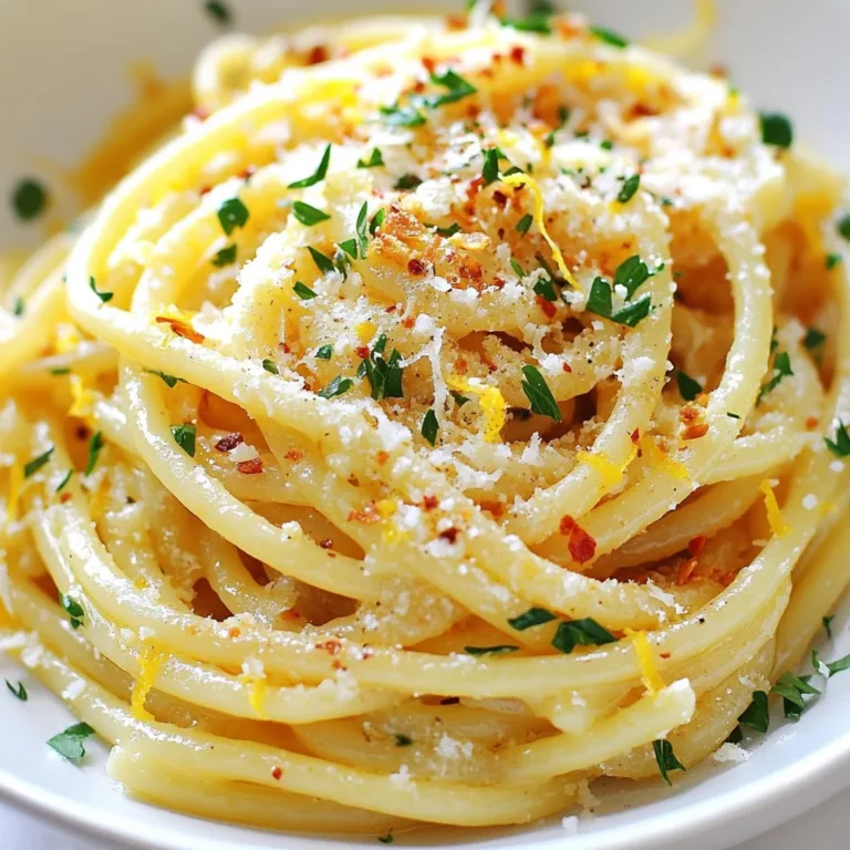 Für die Spicy Copycat Carbone Pasta brauchst du einige wichtige Zutaten. Hier ist eine Liste: - 340 g Spaghetti oder Bucatini - 4 Esslöffel ungesalzene Butter - 3 Knoblauchzehen, fein gehackt - 1/2 Teelöffel rote Pfefferflocken (nach Geschmack anpassen) - 240 ml Sahne - 100 g frisch geriebener Parmesan - Salz und schwarzer Pfeffer nach Geschmack - Frische Petersilie, gehackt (zur Garnitur) - Zesten von 1 Zitrone - 1 Esslöffel Zitronensaft - Optional: 60 ml knusprig gebratene Schalotten für das Topping Die Pasta bildet die Basis des Gerichts. Die Butter gibt reichhaltigen Geschmack. Der Knoblauch bringt Aroma, während die Sahne die Sauce cremig macht. Parmesan sorgt für das salzige Element. Die Zitrone bringt Frische und die Pfefferflocken die Schärfe. Für den echten Geschmack sind Gewürze und Kräuter wichtig. Die roten Pfefferflocken sorgen für den richtigen Kick. Du kannst die Menge anpassen, um die Schärfe zu steuern. Petersilie bringt Farbe und einen frischen Geschmack zum Gericht. Die Zesten von der Zitrone sorgen für einen zusätzlichen Frischekick. Ich empfehle, Spaghetti oder Bucatini zu verwenden. Bucatini hat einen Hohlraum, der die Sauce gut aufnimmt. Spaghetti ist klassisch und einfach zu finden. Beide Sorten passen gut zur cremigen Sauce und dem würzigen Geschmack. Achte darauf, die Pasta al dente zu kochen, damit sie nicht matschig wird. {{ingredient_image_2}} Bringe in einem großen Topf viel Wasser zum Kochen. Füge Salz hinzu, damit die Pasta gut schmeckt. Gib die Spaghetti oder Bucatini ins Wasser und koche sie gemäß der Packungsanleitung. Du solltest sie al dente kochen, also bissfest. Bevor du das Wasser abgießt, hebe eine Tasse Nudelwasser auf. Das hilft später, die Sauce zu verdünnen. Nimm eine große Pfanne und stelle sie bei mittlerer Hitze auf den Herd. Lass die Butter darin schmelzen. Dann füge den gehackten Knoblauch und die roten Pfefferflocken hinzu. Brate alles an, bis der Knoblauch duftet, aber nicht braun wird. Das dauert etwa 1-2 Minuten. Dieser Schritt gibt der Sauce einen tollen Geschmack. Gieße die Sahne in die Pfanne und rühre gut um. Lass die Mischung sanft für etwa 3-5 Minuten köcheln. Sie sollte etwas dicker werden. Jetzt ist es Zeit, den frisch geriebenen Parmesan hinzuzufügen. Rühre ihn ein, bis er schmilzt und die Sauce cremig wird. Füge die Zitronenzesten und den Zitronensaft hinzu. Würze die Sauce mit Salz und schwarzem Pfeffer nach deinem Geschmack. Nimm die gekochte Pasta und gib sie in die Pfanne mit der Sauce. Wenn die Sauce zu dick ist, füge langsam das aufbewahrte Nudelwasser hinzu. Rühre gut um, damit die Pasta gleichmäßig mit der Sauce bedeckt ist. Jetzt ist die Pasta bereit zum Servieren! Teile sie in Schalen auf und garniere sie mit frisch gehackter Petersilie und optional mit knusprig gebratenen Schalotten. So sieht das Gericht nicht nur gut aus, sondern schmeckt auch fantastisch! Um die Sauce perfekt zu machen, achte auf die richtige Menge Sahne. Die Sauce sollte cremig, aber nicht zu dick sein. Wenn die Sauce zu dick wird, füge etwas von dem aufbewahrten Nudelwasser hinzu. Das Wasser hilft, die Konsistenz auszugleichen. Du kannst auch die Hitze reduzieren, um die Sauce sanft köcheln zu lassen. Das lässt die Aromen besser zur Geltung kommen. Die rote Pfefferflocken geben der Sauce die Schärfe. Du kannst die Menge leicht anpassen. Wenn du es schärfer magst, füge mehr Flocken hinzu. Für eine mildere Variante, nimm einfach weniger. Denke daran, dass die Schärfe beim Kochen stärker werden kann. Probiere die Sauce zwischendurch, um sicherzustellen, dass sie deinem Geschmack entspricht. Frische Zutaten machen einen großen Unterschied. Nutze frischen Knoblauch und echten Parmesan. Diese Zutaten bringen mehr Geschmack in deine Pasta. Auch frische Petersilie und Zitrone verleihen der Sauce Frische und Lebhaftigkeit. Vermeide getrocknete Kräuter, wenn du den vollen Geschmack erzielen möchtest. Frische Zutaten sind der Schlüssel zu einem unvergesslichen Gericht. Pro Tipps Die richtige Pasta wählen: Spaghetti oder Bucatini sind ideal, da sie die Sauce gut aufnehmen, aber Sie können auch andere Sorten ausprobieren, um Ihre persönliche Note zu finden. Frischer Parmesan ist der Schlüssel: Verwenden Sie frisch geriebenen Parmesan für den besten Geschmack. Vorgepackter Parmesan kann nicht die gleiche Intensität und Frische bieten. Würze anpassen: Passen Sie die Menge der roten Pfefferflocken nach Ihrem Geschmack an. Beginnen Sie mit weniger, da Sie die Schärfe immer erhöhen können. Resteverwertung: Wenn Sie übrig gebliebenes Nudelwasser haben, verwenden Sie es, um die Sauce zu verdünnen. Es enthält Stärke, die der Sauce hilft, besser an der Pasta zu haften. {{image_4}} Für eine vegane Version der Spicy Copycat Carbone Pasta ersetzen Sie die Butter durch Olivenöl. Verwenden Sie pflanzliche Sahne, um die cremige Textur zu erhalten. Anstelle von Parmesan können Sie Nusskäse oder Hefeflocken verwenden. Diese Optionen bieten den gleichen köstlichen Geschmack. Sie können die Pasta mit frischem Gemüse aufpeppen. Brokkoli, Spinat oder Paprika sind tolle Ergänzungen. Braten Sie das Gemüse kurz in der Pfanne an, bevor Sie die Sauce hinzufügen. Wenn Sie mehr Protein möchten, fügen Sie Hühnchen oder Garnelen hinzu. Diese Zutaten sind einfach zu integrieren und machen das Gericht noch nahrhafter. Wenn Sie keinen Parmesan haben, probieren Sie Pecorino oder Grana Padano. Diese Käsesorten bieten einen ähnlichen Geschmack. Für den Zitronensaft können Sie Limettensaft verwenden. Dies gibt der Sauce eine frische, fruchtige Note. Seien Sie kreativ mit Ihren Zutaten, um das Rezept anzupassen! Um die Reste Ihrer würzigen Copycat Carbone Pasta frisch zu halten, sollten Sie sie in einem luftdichten Behälter aufbewahren. Lassen Sie die Pasta vorher auf Zimmertemperatur abkühlen. So vermeiden Sie, dass sie matschig wird. Lagern Sie die Reste im Kühlschrank. Sie können sie bis zu drei Tage lang aufbewahren. Wenn es Zeit zum Aufwärmen ist, verwenden Sie eine Pfanne. Fügen Sie einen Spritzer Wasser oder etwas Sahne hinzu. Dies hilft, die Sauce wieder cremig zu machen. Erhitzen Sie die Pasta bei mittlerer Hitze, bis sie warm ist. Rühren Sie gut um, damit sie gleichmäßig erwärmt wird. Vermeiden Sie die Mikrowelle, da die Pasta dabei trocken werden kann. Im Kühlschrank bleibt Ihre Pasta etwa drei Tage frisch. Wenn Sie die Pasta länger aufbewahren möchten, können Sie sie einfrieren. Teilen Sie die Portionen in luftdichte Behälter. Im Gefrierfach hält sie bis zu drei Monate. Zum Auftauen stellen Sie die gefrorene Pasta einfach über Nacht in den Kühlschrank. So bleibt der Geschmack erhalten. Um die Sauce dicker zu machen, gibt es einfache Methoden. Fügen Sie mehr Parmesan hinzu, da dieser beim Schmelzen die Sauce bindet. Eine andere Möglichkeit ist, die Sahne länger köcheln zu lassen. Dadurch verdampft mehr Flüssigkeit, und die Sauce wird dickflüssiger. Sie können auch etwas von dem aufbewahrten Nudelwasser nach und nach hinzufügen, um die Konsistenz anzupassen. Achten Sie darauf, die Sauce nicht zu überhitzen, damit der Geschmack erhalten bleibt. Ja, Sie können die Pasta im Voraus zubereiten. Kochen Sie die Pasta al dente und lassen Sie sie abkühlen. Lagern Sie die Nudeln in einem luftdichten Behälter im Kühlschrank. Wenn Sie bereit sind zu essen, erhitzen Sie die Pasta in der Sauce. Achten Sie darauf, etwas Nudelwasser hinzuzufügen, um die Konsistenz zu verbessern. So bleibt die Pasta frisch und lecker. Die Inspiration für dieses Rezept kommt aus dem beliebten Restaurant Carbone in New York. Dort wird die Pasta mit viel Liebe und frischen Zutaten zubereitet. Ich wollte diese Aromen in die heimische Küche bringen. Dieses Rezept bringt die Essenz von Carbone direkt auf Ihren Tisch. Es vereint Schärfe und Cremigkeit in perfekter Harmonie. Zusammenfassend haben wir die besten Zutaten für ein einfaches Pasta-Gericht besprochen. Ich habe die Schritte erklärt, um eine köstliche Sauce mit Butter und Knoblauch zu zaubern. Zudem gab es Tipps, um die Konsistenz der Sauce perfekt zu erreichen. Denke daran, frische Zutaten erhöhen den Geschmack. Variiere mit veganen Optionen oder anderen Zusätzen, um das Gericht zu bereichern. Behalte auch die Aufbewahrung im Auge, um Reste optimal zu nutzen. So bereitest du in Zukunft jedes Mal ein tolles Pasta-Gericht zu. Parte deine Erfahrungen gerne!