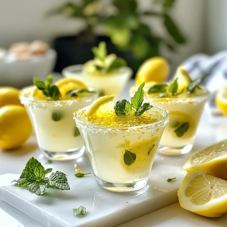 Für die Fairy Dust Shots benötige ich einige besondere Zutaten. Hier ist die Liste: - 1 Tasse sprudelndes Wasser - 2 Esslöffel Holunderblütensirup - 1 Esslöffel frisch gepresster Zitronensaft - 1 Teelöffel essbarer Glitzer (in verschiedenen Farben) Diese Zutaten bringen den Geschmack und den Glanz in die Shots. Der Holunderblütensirup gibt eine süße Note. Der Zitronensaft fügt einen frischen, säuerlichen Geschmack hinzu. Das sprudelnde Wasser macht die Mischung spritzig und lebhaft. Essbarer Glitzer ist ein Muss für diesen Drink. Es gibt viele Optionen: - Silberner Glitzer - Goldener Glitzer - Bunter Glitzer Ich finde, dass bunter Glitzer die besten Farben bringt. Er funkelt und macht die Shots magisch. Suche nach essbarem Glitzer in der Backabteilung oder online. Achte darauf, dass der Glitzer wirklich essbar ist. Die Garnierung macht die Shots noch schöner. Hier sind einige Ideen: - Frische Minzblätter - Zitronenscheiben - Limettenscheiben Minze bringt einen frischen Duft. Zitronen- oder Limettenscheiben sehen toll aus und geben zusätzlichen Geschmack. Diese kleinen Details machen die Fairy Dust Shots zu einem echten Hingucker. {{ingredient_image_2}} Beginne mit einer Rührschüssel. Füge den Holunderblütensirup und den frisch gepressten Zitronensaft hinzu. Mische die beiden Zutaten gut. Du willst eine gleichmäßige Mischung erzielen, die frisch und duftend ist. Diese Mischung gibt den Fairy Dust Shots ihren besonderen Geschmack. Nimm deine Shotgläser und bereite sie vor. Befeuchte den Rand jedes Glases mit Zitronensaft. Tauche dann die Gläser in den essbaren Glitzer. So entsteht der magische Effekt, der deine Gäste begeistert. Der Glitzer macht die Shots nicht nur hübsch, sondern trägt auch zur Freude bei. Fülle jedes Shotglas bis zur Hälfte mit der Holunderblütenmischung. Achte darauf, dass du gleichmäßig gießst. Danach fülle die Gläser mit sprudelndem Wasser auf. Beobachte, wie der Glitzer im Wasser tanzt und wirbelt. Zum Schluss garniere jedes Glas mit einem frischen Minzblatt und einer Zitronen- oder Limettenscheibe. Jetzt sind deine Fairy Dust Shots bereit zum Servieren! Um die perfekte Konsistenz zu erreichen, mische den Holunderblütensirup gut mit dem Zitronensaft. Du willst eine glatte Mischung. Wenn die Mischung zu dick ist, füge einen Spritzer Wasser hinzu. Achte darauf, dass die Flüssigkeit nicht zu dünn wird. Die richtige Balance hält die Shots stabil und lecker. Um den Glitzereffekt zu verstärken, benutze frischen essbaren Glitzer. Wähle Glitzer in leuchtenden Farben. Der Glitzer sollte beim Einschenken im sprudelnden Wasser schön wirbeln. Tauche die Ränder der Shotgläser in Zitronensaft, bevor du sie in den Glitzer tauchst. So bleibt der Glitzer besser haften und sieht toll aus. Die Wahl der Zutaten ist wichtig. Verwende frischen Holunderblütensirup für besten Geschmack. Achte darauf, dass der Zitronensaft frisch gepresst ist. Dies macht die Shots frisch und spritzig. Für den Glitzer suche nach hochwertigen Marken, die essbar sind. Minzblätter machen die Garnitur frisch und ansprechend. Pro Tips Tip for Perfect Glitzer: Wählen Sie essbaren Glitzer von hoher Qualität, um sicherzustellen, dass er sowohl schön aussieht als auch sicher zu konsumieren ist. Tip für die Garnitur: Frische Minzblätter können leicht angeknickt werden, um ihr Aroma zu intensivieren, was das Geschmackserlebnis verbessert. Tip für die Vorbereitung: Bereiten Sie die Shotgläser im Voraus vor, um den Prozess zu beschleunigen und sicherzustellen, dass Ihre Gäste sofort bedient werden können. Tip für den Sprudel: Verwenden Sie kaltes, sprudelndes Wasser, um sicherzustellen, dass die Getränke frisch und spritzig bleiben, besonders an warmen Tagen. {{image_4}} Fairy Dust Shots sind sehr anpassbar. Du kannst verschiedene Sirups nutzen, um neue Geschmäcker zu kreieren. Zum Beispiel, probiere Himbeersirup oder Mango-Sirup. Diese Früchte bringen frische Aromen und tolle Farben. Mische einen Esslöffel Sirup mit dem Zitronensaft. Das wird deine Shots noch leckerer machen. Kinder lieben die bunten und glitzernden Fairy Dust Shots. Um sie alkoholfrei zu machen, benutze einfach sprudelndes Wasser und Fruchtsäfte. Orange oder Ananas sind tolle Optionen. Kombiniere einen Teil Saft mit zwei Teilen sprudelndem Wasser. So erhalten die Shots einen fruchtigen Geschmack, der die Kleinen begeistert. Garnierungen wie Minze oder Früchte sorgen für zusätzlichen Spaß. Fairy Dust Shots sind perfekt für Feste. Du kannst sie zu Halloween mit schwarzem Glitzer machen. Für Weihnachten nutze rote und grüne Sirups. Im Frühling sind zarte Pastellfarben ideal. Lass deiner Kreativität freien Lauf! Passe die Shots an das Thema deines Events an. So wird jeder Anlass noch festlicher und bunter. Bewahre die restlichen Zutaten in einem kühlen, dunklen Ort. Holunderblütensirup hält sich gut im Kühlschrank. Achte darauf, die Flasche gut zu verschließen. Zitronensaft bleibt frisch, wenn du ihn in einem luftdichten Behälter lagerst. Essbarer Glitzer sollte in einer trockenen, luftdichten Dose sein. So bleibt er farbenfroh und klumpenfrei. Die Fairy Dust Shots schmecken am besten frisch. Wenn du Reste hast, stelle sie in den Kühlschrank. Decke die Gläser mit Frischhaltefolie ab. Dies verhindert das Eindringen von Gerüchen. Die Blätter der Minze verlieren schnell ihre Frische. Daher solltest du sie vor dem Servieren hinzufügen. Essbarer Glitzer hat eine lange Haltbarkeit. Wenn er trocken und kühl gelagert wird, bleibt er bis zu zwei Jahre gut. Überprüfe das Haltbarkeitsdatum auf der Verpackung. Wenn der Glitzer klumpig ist oder die Farbe verändert hat, ist es besser, ihn zu entsorgen. So kannst du sicher sein, dass deine Shots sicher und schön bleiben. Essbarer Glitzer ist ein spezieller Glitzer, der sicher für den Verzehr ist. Er wird aus Lebensmittelfarben und anderen essbaren Zutaten gemacht. Du findest ihn in vielen Geschäften. Schau in der Backabteilung oder in speziellen Online-Shops. Marken wie Wilton oder FunCakes bieten oft gute Optionen an. Ja, du kannst die Mischung im Voraus zubereiten! Mische den Holunderblütensirup und den Zitronensaft. Diese Mischung bleibt frisch im Kühlschrank. Fülle die Shots jedoch erst kurz vor dem Servieren. So bleibt der Glitzer schön und schimmert im sprudelnden Wasser. Du kannst die Shots ganz einfach farblich anpassen! Nutze verschiedene Farben von essbarem Glitzer. Du kannst auch Fruchtsirups in verschiedenen Farben verwenden. Zum Beispiel, benutze Himbeersirup für einen rosa Farbton. Oder wähle grünen Sirup für einen frischen Look. Sei kreativ und mach deine Shots einzigartig! Fairy Dust Shots sind eine kreative und lustige Möglichkeit, jede Feier zu verschönern. Du hast gelernt, welche Zutaten du brauchst und wie du die Shots zubereitest. Die Tipps helfen dir, die perfekte Konsistenz zu finden und den Glitzereffekt zu verstärken. Variationen mit verschiedenen Sirups und alkoholfreien Alternativen machen die Shots zu einem Hit für alle. Denke daran, die restlichen Zutaten auf die richtige Weise zu lagern. Mit diesen Punkten bist du bereit, Fairy Dust Shots zu zaubern, die alle begeistern werden. Viel Spaß beim Ausprobieren!